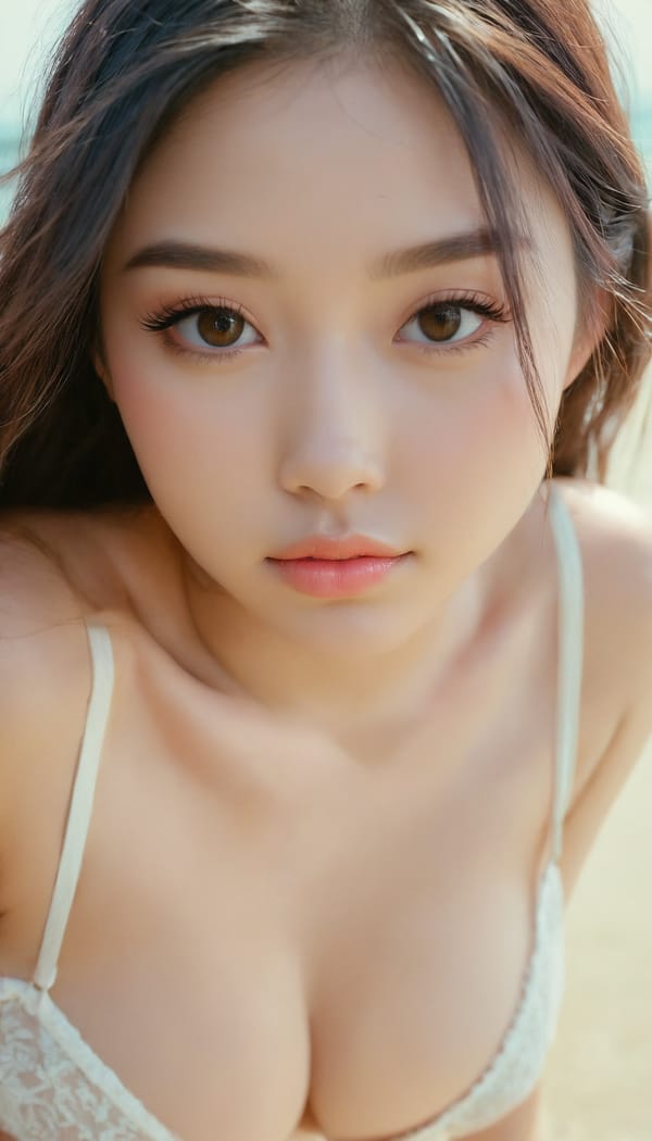 Tags: 21872187, SDXL
{"3": {"inputs": {"seed": 825294407879747, "steps": 32, "cfg": 5.46, "sampler_name": "dpmpp_2m", "scheduler": "karras", "denoise": 1.0, "model": ["27", 0], "positive": ["6", 0], "negative": ["7", 0], "latent_image": ["5", 0]}, "class_type": "KSampler"}, "4": {"inputs": {"ckpt_name": "juggernautxl.safetensors"}, "class_type": "CheckpointLoaderSimple"}, "5": {"inputs": {"width": 768, "height": 1344, "batch_size": 1}, "class_type": "EmptyLatentImage"}, "6": {"inputs": {"text": "23 year old girl, (eyelashes:1.11), (detailed face:1.07), (beautiful eyes:1.01), (slim:1.04), (blush:1.03), (seductive pose:1.07), (seductive facial expression:0.98), (double eyelids:1.14), (sexy lips:0.96), (cute:1.08), (idol:1.07), (temptress:1.07), (on all fours:1.02), (spreading ass cheeks:0.95), (from behind:0.96), (backboob:1.09), strolling (nude:1.08) at a beach, (candid cinema:1.04), (RAW:1.08), (skin fuzz:1.06), (detailed skin:1.05), (textured skin:1.07), (soft lighting:1.09), (film:1.01), (natural looking skin:1.04), (portra:1.04)", "clip": ["27", 1]}, "class_type": "CLIPTextEncode"}, "7": {"inputs": {"text": "(twisted:1.09), (bad hands:1.13), (distorted:1.13), (open mouth:1.08), (low resolution:1.09), (worst quality:1.11), (watermark:1.11)", "clip": ["27", 1]}, "class_type": "CLIPTextEncode"}, "8": {"inputs": {"samples": ["3", 0], "vae": ["4", 2]}, "class_type": "VAEDecode"}, "25": {"inputs": {"lora_name": "nudify_xl.safetensors", "strength_model": 0.15, "strength_clip": 0.37, "model": ["4", 0], "clip": ["4", 1]}, "class_type": "LoraLoader"}, "26": {"inputs": {"lora_name": "shirtlift_SDXL_v2.safetensors", "strength_model": 0.05, "strength_clip": 0.19, "model": ["25", 0], "clip": ["25", 1]}, "class_type": "LoraLoader"}, "27": {"inputs": {"lora_name": "PerfectEyesXL.safetensors", "strength_model": 0.07, "strength_clip": 0.05, "model": ["26", 0], "clip": ["26", 1]}, "class_type": "LoraLoader"}, "30": {"inputs": {"model_name": "4x_NMKD-Superscale-SP_178000_G.pth"}, "class_type": "UpscaleModelLoader"}, "31": {"inputs": {"upscale_model": ["30", 0], "image": ["8", 0]}, "class_type": "ImageUpscaleWithModel"}, "32": {"inputs": {"upscale_method": "lanczos", "scale_by": 0.5, "image": ["31", 0]}, "class_type": "ImageScaleBy"}, "33": {"inputs": {"pixels": ["32", 0], "vae": ["4", 2]}, "class_type": "VAEEncode"}, "34": {"inputs": {"seed": 825294407879747, "steps": 32, "cfg": 5.46, "sampler_name": "dpmpp_2m", "scheduler": "karras", "denoise": 0.3, "model": ["27", 0], "positive": ["6", 0], "negative": ["7", 0], "latent_image": ["33", 0]}, "class_type": "KSampler"}, "36": {"inputs": {"samples": ["34", 0], "vae": ["4", 2]}, "class_type": "VAEDecode"}, "39": {"inputs": {"filename_prefix": "comfyapi-1723644239218", "images": ["36", 0]}, "class_type": "SaveImage"}}