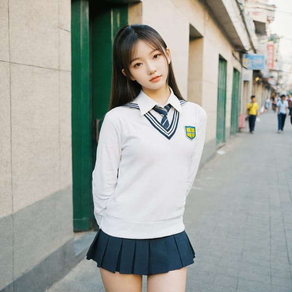 Tags: 21872187, SDXL
{"3": {"inputs": {"seed": 136187946867705, "steps": 64, "cfg": 5.38, "sampler_name": "dpmpp_2m", "scheduler": "karras", "denoise": 1.0, "model": ["27", 0], "positive": ["6", 0], "negative": ["7", 0], "latent_image": ["5", 0]}, "class_type": "KSampler"}, "4": {"inputs": {"ckpt_name": "leosamsHelloworldSDXL_helloworldSDXL32DPO.safetensors"}, "class_type": "CheckpointLoaderSimple"}, "5": {"inputs": {"width": 1024, "height": 1024, "batch_size": 1}, "class_type": "EmptyLatentImage"}, "6": {"inputs": {"text": "19 year old girl, (ukrainian:0.98), (taiwanese:1.14), (blush:1.03), (eyelashes:1.02), (double eyelids:1.11), (cute:0.96), (sexy lips:1.01), (slim:1.05), (seductive pose:1.08), (detailed face:1.09), (idol:0.98), (beautiful eyes:1.12), (pale skin:0.96), (seductive facial expression:1.12), (perky ass:1.06), (exposed ass:1.13), (looking back:1.07), (sexy ass:1.09), (thigh gap:0.96), (school uniform:1.00), choker, busy street, (soft lighting:1.04), (portra:1.07), (candid cinema:1.02), (textured skin:1.02), (natural looking skin:1.03), (skin fuzz:1.06), (detailed skin:1.04), (film:1.03), (RAW:1.01)", "clip": ["27", 1]}, "class_type": "CLIPTextEncode"}, "7": {"inputs": {"text": "(bad hands:1.10), (twisted:1.12), (worst quality:1.09), (distorted:1.11), (low resolution:1.12), (open mouth:1.12), (watermark:1.10)", "clip": ["27", 1]}, "class_type": "CLIPTextEncode"}, "8": {"inputs": {"samples": ["3", 0], "vae": ["4", 2]}, "class_type": "VAEDecode"}, "25": {"inputs": {"lora_name": "nudify_xl.safetensors", "strength_model": 0.07, "strength_clip": 0.11, "model": ["4", 0], "clip": ["4", 1]}, "class_type": "LoraLoader"}, "26": {"inputs": {"lora_name": "shirtlift_SDXL_v2.safetensors", "strength_model": 0.03, "strength_clip": 0.14, "model": ["25", 0], "clip": ["25", 1]}, "class_type": "LoraLoader"}, "27": {"inputs": {"lora_name": "PerfectEyesXL.safetensors", "strength_model": 0.03, "strength_clip": 0.15, "model": ["26", 0], "clip": ["26", 1]}, "class_type": "LoraLoader"}, "30": {"inputs": {"model_name": "4x_NMKD-Superscale-SP_178000_G.pth"}, "class_type": "UpscaleModelLoader"}, "31": {"inputs": {"upscale_model": ["30", 0], "image": ["8", 0]}, "class_type": "ImageUpscaleWithModel"}, "32": {"inputs": {"upscale_method": "lanczos", "scale_by": 0.5, "image": ["31", 0]}, "class_type": "ImageScaleBy"}, "33": {"inputs": {"pixels": ["32", 0], "vae": ["4", 2]}, "class_type": "VAEEncode"}, "34": {"inputs": {"seed": 136187946867705, "steps": 64, "cfg": 5.38, "sampler_name": "dpmpp_2m", "scheduler": "karras", "denoise": 0.3, "model": ["27", 0], "positive": ["6", 0], "negative": ["7", 0], "latent_image": ["33", 0]}, "class_type": "KSampler"}, "36": {"inputs": {"samples": ["34", 0], "vae": ["4", 2]}, "class_type": "VAEDecode"}, "39": {"inputs": {"filename_prefix": "comfyapi-1707554117199", "images": ["36", 0]}, "class_type": "SaveImage"}}