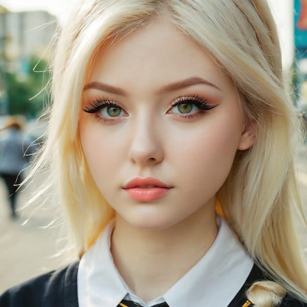 Tags: 21872187, SDXL
{"3": {"inputs": {"seed": 762637168904197, "steps": 32, "cfg": 5.86, "sampler_name": "dpmpp_2m", "scheduler": "karras", "denoise": 1.0, "model": ["27", 0], "positive": ["6", 0], "negative": ["7", 0], "latent_image": ["5", 0]}, "class_type": "KSampler"}, "4": {"inputs": {"ckpt_name": "juggernautxl.safetensors"}, "class_type": "CheckpointLoaderSimple"}, "5": {"inputs": {"width": 1024, "height": 1024, "batch_size": 1}, "class_type": "EmptyLatentImage"}, "6": {"inputs": {"text": "24 year old girl, (ukrainian:0.95), (sexy lips:1.10), (detailed face:1.04), (pale skin:1.13), (beautiful eyes:1.02), (idol:1.12), (slim:1.14), (eyelashes:1.13), (double eyelids:1.11), (cute:1.09), (seductive facial expression:0.95), (seductive pose:1.13), (blush:0.97), (temptress:1.09), (in a seductive pose:1.06), (large perky breasts:1.10), (cleavage:0.98), (thigh gap:1.03), (school uniform:1.03), choker, busy street, (detailed skin:1.03), (natural looking skin:1.08), (film:1.03), (candid cinema:1.06), (RAW:1.05), (soft lighting:1.04), (skin fuzz:1.05), (textured skin:1.05), (portra:1.04)", "clip": ["27", 1]}, "class_type": "CLIPTextEncode"}, "7": {"inputs": {"text": "(low resolution:1.06), (worst quality:1.08), (watermark:1.07), (open mouth:1.13), (bad hands:1.12), (distorted:1.13), (twisted:1.13)", "clip": ["27", 1]}, "class_type": "CLIPTextEncode"}, "8": {"inputs": {"samples": ["3", 0], "vae": ["4", 2]}, "class_type": "VAEDecode"}, "25": {"inputs": {"lora_name": "nudify_xl.safetensors", "strength_model": 0.05, "strength_clip": 0.25, "model": ["4", 0], "clip": ["4", 1]}, "class_type": "LoraLoader"}, "26": {"inputs": {"lora_name": "shirtlift_SDXL_v2.safetensors", "strength_model": 0.13, "strength_clip": 0.01, "model": ["25", 0], "clip": ["25", 1]}, "class_type": "LoraLoader"}, "27": {"inputs": {"lora_name": "PerfectEyesXL.safetensors", "strength_model": 0.15, "strength_clip": 0.03, "model": ["26", 0], "clip": ["26", 1]}, "class_type": "LoraLoader"}, "30": {"inputs": {"model_name": "4x_NMKD-Superscale-SP_178000_G.pth"}, "class_type": "UpscaleModelLoader"}, "31": {"inputs": {"upscale_model": ["30", 0], "image": ["8", 0]}, "class_type": "ImageUpscaleWithModel"}, "32": {"inputs": {"upscale_method": "lanczos", "scale_by": 0.5, "image": ["31", 0]}, "class_type": "ImageScaleBy"}, "33": {"inputs": {"pixels": ["32", 0], "vae": ["4", 2]}, "class_type": "VAEEncode"}, "34": {"inputs": {"seed": 762637168904197, "steps": 32, "cfg": 5.86, "sampler_name": "dpmpp_2m", "scheduler": "karras", "denoise": 0.3, "model": ["27", 0], "positive": ["6", 0], "negative": ["7", 0], "latent_image": ["33", 0]}, "class_type": "KSampler"}, "36": {"inputs": {"samples": ["34", 0], "vae": ["4", 2]}, "class_type": "VAEDecode"}, "39": {"inputs": {"filename_prefix": "comfyapi-1726221698534", "images": ["36", 0]}, "class_type": "SaveImage"}}