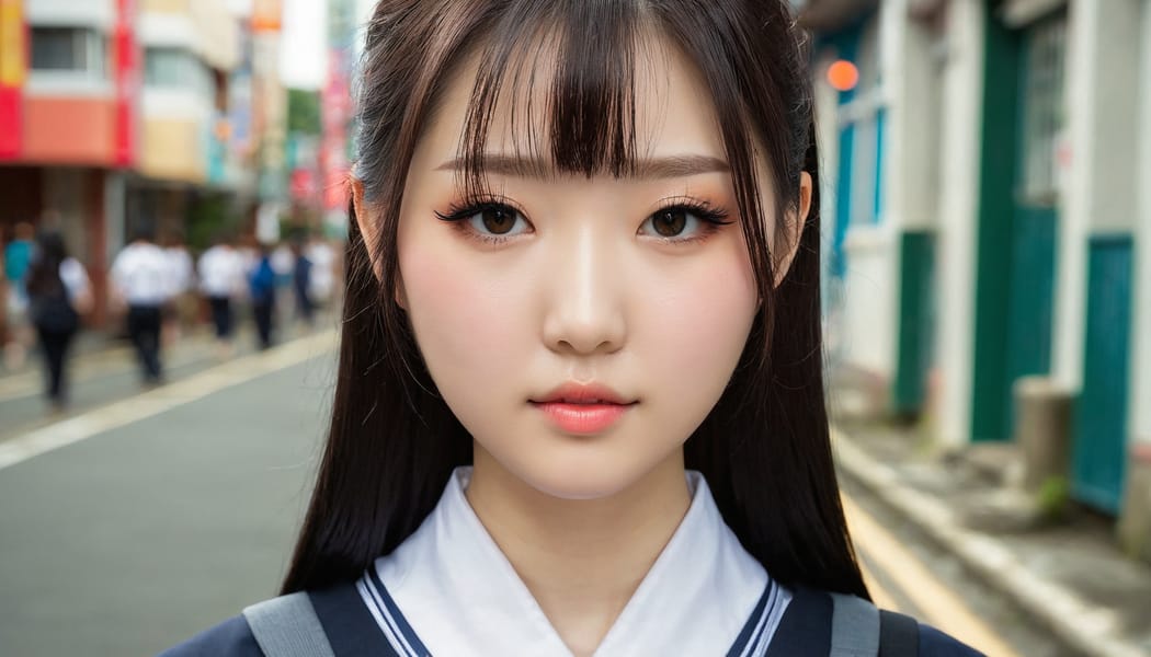 Tags: 21872187, SDXL
{"3": {"inputs": {"seed": 755976377466991, "steps": 64, "cfg": 6.82, "sampler_name": "dpmpp_2m", "scheduler": "karras", "denoise": 1.0, "model": ["27", 0], "positive": ["6", 0], "negative": ["7", 0], "latent_image": ["5", 0]}, "class_type": "KSampler"}, "4": {"inputs": {"ckpt_name": "juggernautxl.safetensors"}, "class_type": "CheckpointLoaderSimple"}, "5": {"inputs": {"width": 1344, "height": 768, "batch_size": 1}, "class_type": "EmptyLatentImage"}, "6": {"inputs": {"text": "19 year old girl, (irish:1.08), (japanese:1.07), (chinese:1.11), (detailed face:1.00), (sexy lips:1.04), (pale skin:1.03), (temptress:1.14), (beautiful eyes:0.98), (eyelashes:0.96), (blush:1.13), (double eyelids:1.03), (slim:1.01), (seductive pose:1.09), (seductive facial expression:1.06), (idol:1.09), (in a seductive pose:0.99), (large perky breasts:1.06), (cleavage:1.08), (thigh gap:1.02), (school uniform:1.11), choker, busy street, (natural looking skin:1.01), (textured skin:1.06), (soft lighting:1.08), (portra:1.01), (detailed skin:1.04), (candid cinema:1.02), (film:1.05), (RAW:1.02), (skin fuzz:1.09)", "clip": ["27", 1]}, "class_type": "CLIPTextEncode"}, "7": {"inputs": {"text": "(distorted:1.10), (watermark:1.14), (low resolution:1.06), (bad hands:1.09), (twisted:1.05), (open mouth:1.13), (worst quality:1.05)", "clip": ["27", 1]}, "class_type": "CLIPTextEncode"}, "8": {"inputs": {"samples": ["3", 0], "vae": ["4", 2]}, "class_type": "VAEDecode"}, "25": {"inputs": {"lora_name": "nudify_xl.safetensors", "strength_model": 0.2, "strength_clip": 0.09, "model": ["4", 0], "clip": ["4", 1]}, "class_type": "LoraLoader"}, "26": {"inputs": {"lora_name": "shirtlift_SDXL_v2.safetensors", "strength_model": 0.01, "strength_clip": 0.05, "model": ["25", 0], "clip": ["25", 1]}, "class_type": "LoraLoader"}, "27": {"inputs": {"lora_name": "PerfectEyesXL.safetensors", "strength_model": 0.18, "strength_clip": 0.16, "model": ["26", 0], "clip": ["26", 1]}, "class_type": "LoraLoader"}, "30": {"inputs": {"model_name": "4x_NMKD-Superscale-SP_178000_G.pth"}, "class_type": "UpscaleModelLoader"}, "31": {"inputs": {"upscale_model": ["30", 0], "image": ["8", 0]}, "class_type": "ImageUpscaleWithModel"}, "32": {"inputs": {"upscale_method": "lanczos", "scale_by": 0.5, "image": ["31", 0]}, "class_type": "ImageScaleBy"}, "33": {"inputs": {"pixels": ["32", 0], "vae": ["4", 2]}, "class_type": "VAEEncode"}, "34": {"inputs": {"seed": 755976377466991, "steps": 64, "cfg": 6.82, "sampler_name": "dpmpp_2m", "scheduler": "karras", "denoise": 0.3, "model": ["27", 0], "positive": ["6", 0], "negative": ["7", 0], "latent_image": ["33", 0]}, "class_type": "KSampler"}, "36": {"inputs": {"samples": ["34", 0], "vae": ["4", 2]}, "class_type": "VAEDecode"}, "39": {"inputs": {"filename_prefix": "comfyapi-1733771452452", "images": ["36", 0]}, "class_type": "SaveImage"}}