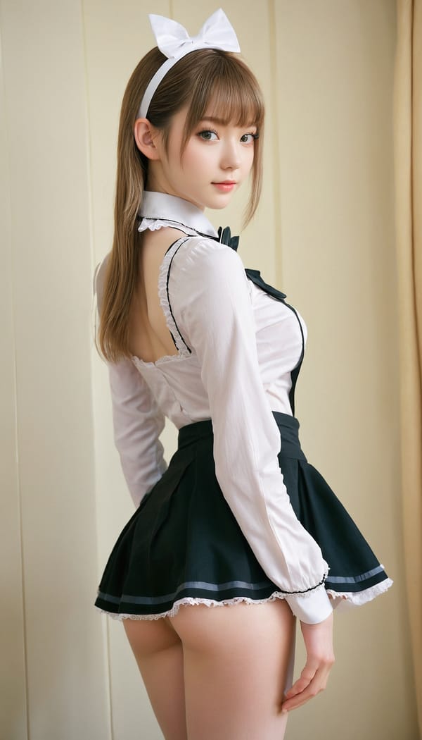 Tags: 21872187, SDXL
{"3": {"inputs": {"seed": 980098533873943, "steps": 32, "cfg": 7.42, "sampler_name": "dpmpp_2m", "scheduler": "karras", "denoise": 1.0, "model": ["27", 0], "positive": ["6", 0], "negative": ["7", 0], "latent_image": ["5", 0]}, "class_type": "KSampler"}, "4": {"inputs": {"ckpt_name": "juggernautxl.safetensors"}, "class_type": "CheckpointLoaderSimple"}, "5": {"inputs": {"width": 768, "height": 1344, "batch_size": 1}, "class_type": "EmptyLatentImage"}, "6": {"inputs": {"text": "22 year old girl, (irish:1.09), (seductive facial expression:0.98), (slim:1.08), (detailed face:1.03), (seductive pose:1.11), (beautiful eyes:1.07), (idol:1.05), (temptress:0.98), (cute:1.00), (double eyelids:1.04), (pale skin:0.97), (eyelashes:0.95), (sexy lips:1.11), (perky ass:0.99), (exposed ass:0.97), (looking back:1.08), (sexy ass:1.07), (thigh gap:1.08), in a (skimpy maid costume:1.02) working at a maid cafe, choker, bowtie, headband, pleated skirt, (skin fuzz:1.07), (detailed skin:1.06), (natural looking skin:1.03), (candid cinema:1.07), (soft lighting:1.03), (RAW:1.04), (film:1.00), (portra:1.04), (textured skin:1.05)", "clip": ["27", 1]}, "class_type": "CLIPTextEncode"}, "7": {"inputs": {"text": "(twisted:1.13), (open mouth:1.11), (watermark:1.06), (worst quality:1.06), (bad hands:1.08), (low resolution:1.06), (distorted:1.07)", "clip": ["27", 1]}, "class_type": "CLIPTextEncode"}, "8": {"inputs": {"samples": ["3", 0], "vae": ["4", 2]}, "class_type": "VAEDecode"}, "25": {"inputs": {"lora_name": "nudify_xl.safetensors", "strength_model": 0.02, "strength_clip": 0.27, "model": ["4", 0], "clip": ["4", 1]}, "class_type": "LoraLoader"}, "26": {"inputs": {"lora_name": "shirtlift_SDXL_v2.safetensors", "strength_model": 0.13, "strength_clip": 0.17, "model": ["25", 0], "clip": ["25", 1]}, "class_type": "LoraLoader"}, "27": {"inputs": {"lora_name": "PerfectEyesXL.safetensors", "strength_model": 0.09, "strength_clip": 0.15, "model": ["26", 0], "clip": ["26", 1]}, "class_type": "LoraLoader"}, "30": {"inputs": {"model_name": "4x_NMKD-Superscale-SP_178000_G.pth"}, "class_type": "UpscaleModelLoader"}, "31": {"inputs": {"upscale_model": ["30", 0], "image": ["8", 0]}, "class_type": "ImageUpscaleWithModel"}, "32": {"inputs": {"upscale_method": "lanczos", "scale_by": 0.5, "image": ["31", 0]}, "class_type": "ImageScaleBy"}, "33": {"inputs": {"pixels": ["32", 0], "vae": ["4", 2]}, "class_type": "VAEEncode"}, "34": {"inputs": {"seed": 980098533873943, "steps": 32, "cfg": 7.42, "sampler_name": "dpmpp_2m", "scheduler": "karras", "denoise": 0.3, "model": ["27", 0], "positive": ["6", 0], "negative": ["7", 0], "latent_image": ["33", 0]}, "class_type": "KSampler"}, "36": {"inputs": {"samples": ["34", 0], "vae": ["4", 2]}, "class_type": "VAEDecode"}, "39": {"inputs": {"filename_prefix": "comfyapi-1713583302752", "images": ["36", 0]}, "class_type": "SaveImage"}}