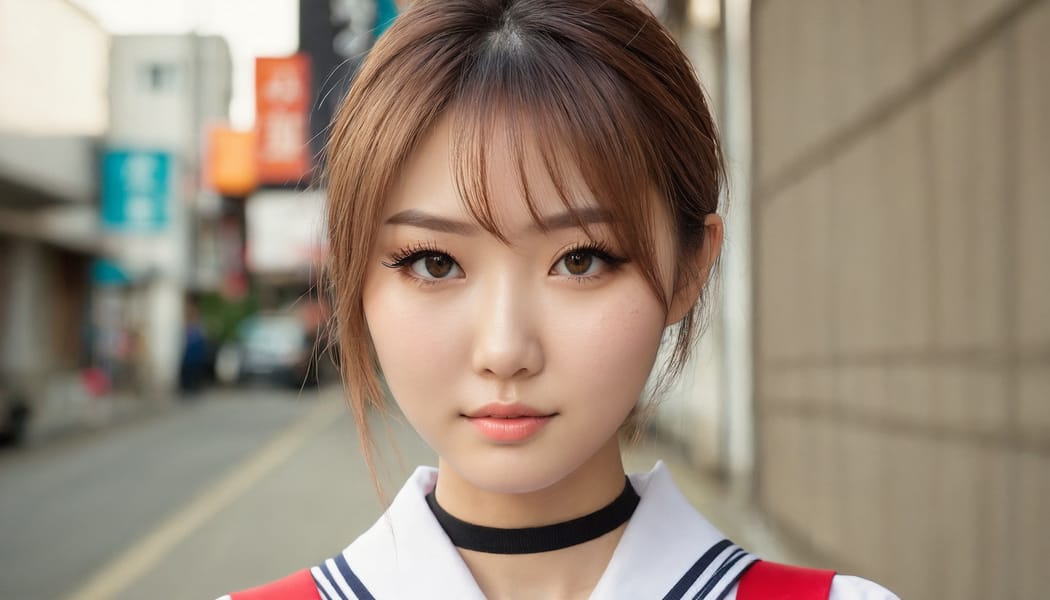 Tags: 21872187, SDXL
{"3": {"inputs": {"seed": 423686669429916, "steps": 64, "cfg": 5.45, "sampler_name": "dpmpp_2m", "scheduler": "karras", "denoise": 1.0, "model": ["27", 0], "positive": ["6", 0], "negative": ["7", 0], "latent_image": ["5", 0]}, "class_type": "KSampler"}, "4": {"inputs": {"ckpt_name": "juggernautxl.safetensors"}, "class_type": "CheckpointLoaderSimple"}, "5": {"inputs": {"width": 1344, "height": 768, "batch_size": 1}, "class_type": "EmptyLatentImage"}, "6": {"inputs": {"text": "25 year old girl, (japanese:1.00), (korean:0.99), (russian:1.13), (cute:1.14), (temptress:0.95), (seductive facial expression:1.07), (detailed face:1.05), (blush:0.97), (slim:1.03), (eyelashes:1.13), (pale skin:0.98), (sexy lips:1.02), (beautiful eyes:1.13), (double eyelids:1.02), (idol:1.10), (seductive pose:1.13), (in a seductive pose:1.10), (large perky breasts:0.98), (cleavage:1.04), (thigh gap:1.00), (school uniform:1.13), choker, busy street, (skin fuzz:1.00), (textured skin:1.06), (portra:1.01), (film:1.00), (detailed skin:1.07), (soft lighting:1.00), (candid cinema:1.02), (RAW:1.00), (natural looking skin:1.02)", "clip": ["27", 1]}, "class_type": "CLIPTextEncode"}, "7": {"inputs": {"text": "(worst quality:1.09), (low resolution:1.07), (open mouth:1.07), (distorted:1.12), (twisted:1.09), (watermark:1.10), (bad hands:1.07)", "clip": ["27", 1]}, "class_type": "CLIPTextEncode"}, "8": {"inputs": {"samples": ["3", 0], "vae": ["4", 2]}, "class_type": "VAEDecode"}, "25": {"inputs": {"lora_name": "nudify_xl.safetensors", "strength_model": 0.34, "strength_clip": 0.0, "model": ["4", 0], "clip": ["4", 1]}, "class_type": "LoraLoader"}, "26": {"inputs": {"lora_name": "shirtlift_SDXL_v2.safetensors", "strength_model": 0.14, "strength_clip": 0.03, "model": ["25", 0], "clip": ["25", 1]}, "class_type": "LoraLoader"}, "27": {"inputs": {"lora_name": "PerfectEyesXL.safetensors", "strength_model": 0.1, "strength_clip": 0.15, "model": ["26", 0], "clip": ["26", 1]}, "class_type": "LoraLoader"}, "30": {"inputs": {"model_name": "4x_NMKD-Superscale-SP_178000_G.pth"}, "class_type": "UpscaleModelLoader"}, "31": {"inputs": {"upscale_model": ["30", 0], "image": ["8", 0]}, "class_type": "ImageUpscaleWithModel"}, "32": {"inputs": {"upscale_method": "lanczos", "scale_by": 0.5, "image": ["31", 0]}, "class_type": "ImageScaleBy"}, "33": {"inputs": {"pixels": ["32", 0], "vae": ["4", 2]}, "class_type": "VAEEncode"}, "34": {"inputs": {"seed": 423686669429916, "steps": 64, "cfg": 5.45, "sampler_name": "dpmpp_2m", "scheduler": "karras", "denoise": 0.3, "model": ["27", 0], "positive": ["6", 0], "negative": ["7", 0], "latent_image": ["33", 0]}, "class_type": "KSampler"}, "36": {"inputs": {"samples": ["34", 0], "vae": ["4", 2]}, "class_type": "VAEDecode"}, "39": {"inputs": {"filename_prefix": "comfyapi-1718306217911", "images": ["36", 0]}, "class_type": "SaveImage"}}