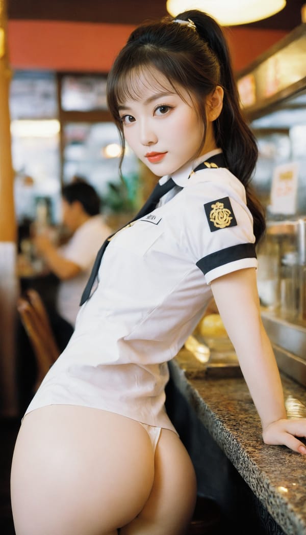 Tags: 21872187, SDXL
{"3": {"inputs": {"seed": 311897536187851, "steps": 64, "cfg": 5.54, "sampler_name": "dpmpp_2m", "scheduler": "karras", "denoise": 1.0, "model": ["27", 0], "positive": ["6", 0], "negative": ["7", 0], "latent_image": ["5", 0]}, "class_type": "KSampler"}, "4": {"inputs": {"ckpt_name": "helloworldxl.safetensors"}, "class_type": "CheckpointLoaderSimple"}, "5": {"inputs": {"width": 768, "height": 1344, "batch_size": 1}, "class_type": "EmptyLatentImage"}, "6": {"inputs": {"text": "24 year old girl, (chinese:1.14), (beautiful eyes:1.05), (pale skin:1.12), (blush:1.06), (seductive facial expression:1.05), (cute:1.12), (slim:0.97), (eyelashes:1.08), (idol:1.05), (detailed face:1.03), (double eyelids:1.03), (sexy lips:1.10), (seductive pose:1.06), (temptress:0.97), (perky ass:1.14), (exposed ass:0.96), (looking back:1.12), (sexy ass:1.05), (thigh gap:1.02), (a waitress in uniform:1.08) working at a restaurant, (soft lighting:1.08), (film:1.07), (RAW:1.09), (detailed skin:1.04), (natural looking skin:1.04), (portra:1.09), (skin fuzz:1.00), (candid cinema:1.00), (textured skin:1.08)", "clip": ["27", 1]}, "class_type": "CLIPTextEncode"}, "7": {"inputs": {"text": "(low resolution:1.07), (distorted:1.12), (twisted:1.10), (bad hands:1.10), (worst quality:1.11), (open mouth:1.08), (watermark:1.10)", "clip": ["27", 1]}, "class_type": "CLIPTextEncode"}, "8": {"inputs": {"samples": ["3", 0], "vae": ["4", 2]}, "class_type": "VAEDecode"}, "25": {"inputs": {"lora_name": "nudify_xl.safetensors", "strength_model": 0.28, "strength_clip": 0.25, "model": ["4", 0], "clip": ["4", 1]}, "class_type": "LoraLoader"}, "26": {"inputs": {"lora_name": "shirtlift_SDXL_v2.safetensors", "strength_model": 0.16, "strength_clip": 0.19, "model": ["25", 0], "clip": ["25", 1]}, "class_type": "LoraLoader"}, "27": {"inputs": {"lora_name": "PerfectEyesXL.safetensors", "strength_model": 0.09, "strength_clip": 0.06, "model": ["26", 0], "clip": ["26", 1]}, "class_type": "LoraLoader"}, "30": {"inputs": {"model_name": "4x_NMKD-Superscale-SP_178000_G.pth"}, "class_type": "UpscaleModelLoader"}, "31": {"inputs": {"upscale_model": ["30", 0], "image": ["8", 0]}, "class_type": "ImageUpscaleWithModel"}, "32": {"inputs": {"upscale_method": "lanczos", "scale_by": 0.5, "image": ["31", 0]}, "class_type": "ImageScaleBy"}, "33": {"inputs": {"pixels": ["32", 0], "vae": ["4", 2]}, "class_type": "VAEEncode"}, "34": {"inputs": {"seed": 311897536187851, "steps": 64, "cfg": 5.54, "sampler_name": "dpmpp_2m", "scheduler": "karras", "denoise": 0.3, "model": ["27", 0], "positive": ["6", 0], "negative": ["7", 0], "latent_image": ["33", 0]}, "class_type": "KSampler"}, "36": {"inputs": {"samples": ["34", 0], "vae": ["4", 2]}, "class_type": "VAEDecode"}, "39": {"inputs": {"filename_prefix": "comfyapi-1718513571966", "images": ["36", 0]}, "class_type": "SaveImage"}}