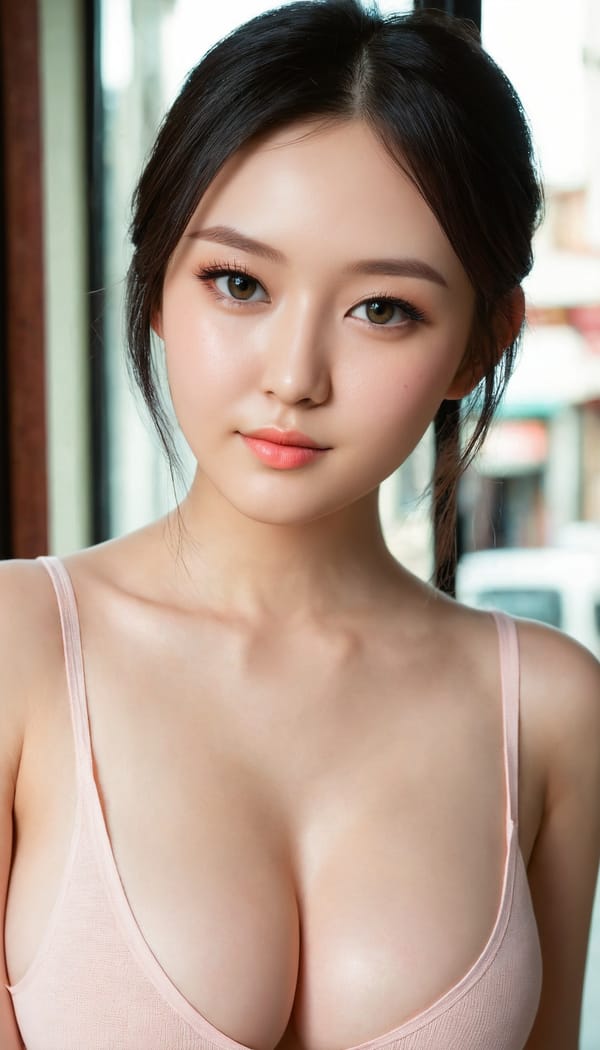 Tags: 21872187, SDXL
{"3": {"inputs": {"seed": 441915601361806, "steps": 64, "cfg": 7.92, "sampler_name": "dpmpp_2m", "scheduler": "karras", "denoise": 1.0, "model": ["27", 0], "positive": ["6", 0], "negative": ["7", 0], "latent_image": ["5", 0]}, "class_type": "KSampler"}, "4": {"inputs": {"ckpt_name": "juggernautXL_v8Rundiffusion.safetensors"}, "class_type": "CheckpointLoaderSimple"}, "5": {"inputs": {"width": 768, "height": 1344, "batch_size": 1}, "class_type": "EmptyLatentImage"}, "6": {"inputs": {"text": "25 year old girl, (detailed face:1.10), (blush:1.00), (seductive pose:1.00), (beautiful eyes:1.03), (idol:1.14), (double eyelids:0.99), (sexy lips:1.07), (pale skin:1.01), (seductive facial expression:1.11), (slim:1.13), (temptress:1.03), (cute:1.04), (eyelashes:0.98), (in a seductive pose:1.03), (large perky breasts:1.11), (cleavage:0.98), (thigh gap:0.98), (white tanktop:1.00), busy street, (portra:1.06), (natural looking skin:1.01), (textured skin:1.04), (detailed skin:1.01), (soft lighting:1.07), (film:1.09), (skin fuzz:1.08), (candid cinema:1.01), (RAW:1.03)", "clip": ["27", 1]}, "class_type": "CLIPTextEncode"}, "7": {"inputs": {"text": "(watermark:1.14), (distorted:1.09), (open mouth:1.08), (twisted:1.11), (low resolution:1.07), (bad hands:1.14), (worst quality:1.12)", "clip": ["27", 1]}, "class_type": "CLIPTextEncode"}, "8": {"inputs": {"samples": ["3", 0], "vae": ["4", 2]}, "class_type": "VAEDecode"}, "25": {"inputs": {"lora_name": "nudify_xl.safetensors", "strength_model": 0.23, "strength_clip": 0.3, "model": ["4", 0], "clip": ["4", 1]}, "class_type": "LoraLoader"}, "26": {"inputs": {"lora_name": "shirtlift_SDXL_v2.safetensors", "strength_model": 0.01, "strength_clip": 0.02, "model": ["25", 0], "clip": ["25", 1]}, "class_type": "LoraLoader"}, "27": {"inputs": {"lora_name": "PerfectEyesXL.safetensors", "strength_model": 0.17, "strength_clip": 0.02, "model": ["26", 0], "clip": ["26", 1]}, "class_type": "LoraLoader"}, "30": {"inputs": {"model_name": "4x_NMKD-Superscale-SP_178000_G.pth"}, "class_type": "UpscaleModelLoader"}, "31": {"inputs": {"upscale_model": ["30", 0], "image": ["8", 0]}, "class_type": "ImageUpscaleWithModel"}, "32": {"inputs": {"upscale_method": "lanczos", "scale_by": 0.5, "image": ["31", 0]}, "class_type": "ImageScaleBy"}, "33": {"inputs": {"pixels": ["32", 0], "vae": ["4", 2]}, "class_type": "VAEEncode"}, "34": {"inputs": {"seed": 441915601361806, "steps": 64, "cfg": 7.92, "sampler_name": "dpmpp_2m", "scheduler": "karras", "denoise": 0.3, "model": ["27", 0], "positive": ["6", 0], "negative": ["7", 0], "latent_image": ["33", 0]}, "class_type": "KSampler"}, "36": {"inputs": {"samples": ["34", 0], "vae": ["4", 2]}, "class_type": "VAEDecode"}, "39": {"inputs": {"filename_prefix": "comfyapi-1707316195614", "images": ["36", 0]}, "class_type": "SaveImage"}}