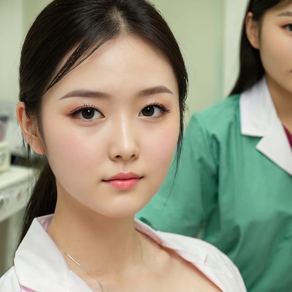 Tags: 21872187, SDXL
{"3": {"inputs": {"seed": 312309436299567, "steps": 64, "cfg": 6.32, "sampler_name": "dpmpp_2m", "scheduler": "karras", "denoise": 1.0, "model": ["27", 0], "positive": ["6", 0], "negative": ["7", 0], "latent_image": ["5", 0]}, "class_type": "KSampler"}, "4": {"inputs": {"ckpt_name": "juggernautXL_v8Rundiffusion.safetensors"}, "class_type": "CheckpointLoaderSimple"}, "5": {"inputs": {"width": 1024, "height": 1024, "batch_size": 1}, "class_type": "EmptyLatentImage"}, "6": {"inputs": {"text": "27 year old girl, (irish:0.99), (taiwanese:1.08), (sexy lips:1.09), (blush:1.08), (pale skin:1.01), (beautiful eyes:0.95), (idol:1.09), (seductive pose:1.05), (eyelashes:1.07), (seductive facial expression:0.98), (cute:1.13), (detailed face:0.99), (double eyelids:1.12), (slim:0.99), (temptress:1.11), (in a seductive pose:1.12), (large perky breasts:1.01), (cleavage:0.95), (thigh gap:1.08), (nurse in uniform:0.97) working in a hospital ward, (soft lighting:1.07), (skin fuzz:1.01), (textured skin:1.07), (candid cinema:1.05), (portra:1.02), (RAW:1.08), (detailed skin:1.03), (natural looking skin:1.03), (film:1.01)", "clip": ["27", 1]}, "class_type": "CLIPTextEncode"}, "7": {"inputs": {"text": "(low resolution:1.09), (twisted:1.06), (distorted:1.08), (bad hands:1.12), (watermark:1.13), (worst quality:1.11), (open mouth:1.05)", "clip": ["27", 1]}, "class_type": "CLIPTextEncode"}, "8": {"inputs": {"samples": ["3", 0], "vae": ["4", 2]}, "class_type": "VAEDecode"}, "25": {"inputs": {"lora_name": "nudify_xl.safetensors", "strength_model": 0.09, "strength_clip": 0.17, "model": ["4", 0], "clip": ["4", 1]}, "class_type": "LoraLoader"}, "26": {"inputs": {"lora_name": "shirtlift_SDXL_v2.safetensors", "strength_model": 0.05, "strength_clip": 0.03, "model": ["25", 0], "clip": ["25", 1]}, "class_type": "LoraLoader"}, "27": {"inputs": {"lora_name": "PerfectEyesXL.safetensors", "strength_model": 0.09, "strength_clip": 0.04, "model": ["26", 0], "clip": ["26", 1]}, "class_type": "LoraLoader"}, "30": {"inputs": {"model_name": "4x_NMKD-Superscale-SP_178000_G.pth"}, "class_type": "UpscaleModelLoader"}, "31": {"inputs": {"upscale_model": ["30", 0], "image": ["8", 0]}, "class_type": "ImageUpscaleWithModel"}, "32": {"inputs": {"upscale_method": "lanczos", "scale_by": 0.5, "image": ["31", 0]}, "class_type": "ImageScaleBy"}, "33": {"inputs": {"pixels": ["32", 0], "vae": ["4", 2]}, "class_type": "VAEEncode"}, "34": {"inputs": {"seed": 312309436299567, "steps": 64, "cfg": 6.32, "sampler_name": "dpmpp_2m", "scheduler": "karras", "denoise": 0.3, "model": ["27", 0], "positive": ["6", 0], "negative": ["7", 0], "latent_image": ["33", 0]}, "class_type": "KSampler"}, "36": {"inputs": {"samples": ["34", 0], "vae": ["4", 2]}, "class_type": "VAEDecode"}, "39": {"inputs": {"filename_prefix": "comfyapi-1707640058906", "images": ["36", 0]}, "class_type": "SaveImage"}}