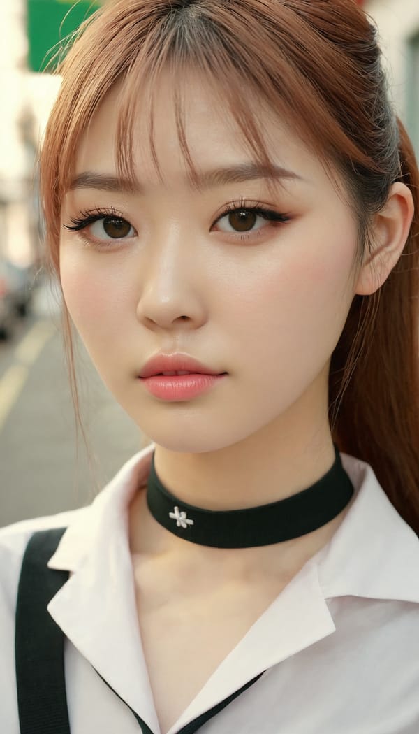 Tags: 21872187, SDXL
{"3": {"inputs": {"seed": 999458559637763, "steps": 32, "cfg": 5.81, "sampler_name": "dpmpp_2m", "scheduler": "karras", "denoise": 1.0, "model": ["27", 0], "positive": ["6", 0], "negative": ["7", 0], "latent_image": ["5", 0]}, "class_type": "KSampler"}, "4": {"inputs": {"ckpt_name": "juggernautxl.safetensors"}, "class_type": "CheckpointLoaderSimple"}, "5": {"inputs": {"width": 768, "height": 1344, "batch_size": 1}, "class_type": "EmptyLatentImage"}, "6": {"inputs": {"text": "25 year old girl, (irish:1.09), (korean:0.96), (sexy lips:1.06), (blush:1.14), (eyelashes:0.96), (pale skin:1.11), (seductive pose:1.00), (slim:1.14), (detailed face:1.10), (beautiful eyes:0.95), (temptress:1.14), (in a seductive pose:1.08), (large perky breasts:0.97), (cleavage:1.11), (thigh gap:0.95), (school uniform:0.99), choker, busy street, (natural looking skin:1.01), (detailed skin:1.04), (candid cinema:1.06), (film:1.04), (soft lighting:1.06), (skin fuzz:1.09), (portra:1.05), (textured skin:1.05)", "clip": ["27", 1]}, "class_type": "CLIPTextEncode"}, "7": {"inputs": {"text": "(bad hands:1.06), (worst quality:1.12), (low resolution:1.13), (distorted:1.06), (watermark:1.09), (twisted:1.14), (open mouth:1.12)", "clip": ["27", 1]}, "class_type": "CLIPTextEncode"}, "8": {"inputs": {"samples": ["3", 0], "vae": ["4", 2]}, "class_type": "VAEDecode"}, "25": {"inputs": {"lora_name": "nudify_xl.safetensors", "strength_model": 0.22, "strength_clip": 0.0, "model": ["4", 0], "clip": ["4", 1]}, "class_type": "LoraLoader"}, "26": {"inputs": {"lora_name": "shirtlift_SDXL_v2.safetensors", "strength_model": 0.01, "strength_clip": 0.06, "model": ["25", 0], "clip": ["25", 1]}, "class_type": "LoraLoader"}, "27": {"inputs": {"lora_name": "PerfectEyesXL.safetensors", "strength_model": 0.17, "strength_clip": 0.07, "model": ["26", 0], "clip": ["26", 1]}, "class_type": "LoraLoader"}, "30": {"inputs": {"model_name": "4x_NMKD-Superscale-SP_178000_G.pth"}, "class_type": "UpscaleModelLoader"}, "31": {"inputs": {"upscale_model": ["30", 0], "image": ["8", 0]}, "class_type": "ImageUpscaleWithModel"}, "32": {"inputs": {"upscale_method": "lanczos", "scale_by": 0.5, "image": ["31", 0]}, "class_type": "ImageScaleBy"}, "33": {"inputs": {"pixels": ["32", 0], "vae": ["4", 2]}, "class_type": "VAEEncode"}, "34": {"inputs": {"seed": 999458559637763, "steps": 32, "cfg": 5.81, "sampler_name": "dpmpp_2m", "scheduler": "karras", "denoise": 0.3, "model": ["27", 0], "positive": ["6", 0], "negative": ["7", 0], "latent_image": ["33", 0]}, "class_type": "KSampler"}, "36": {"inputs": {"samples": ["34", 0], "vae": ["4", 2]}, "class_type": "VAEDecode"}, "39": {"inputs": {"filename_prefix": "comfyapi-1725073755166", "images": ["36", 0]}, "class_type": "SaveImage"}}