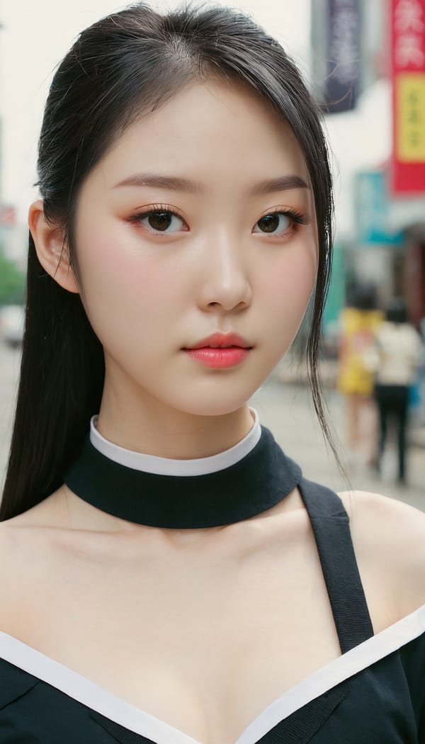 Tags: 21872187, SDXL
{"3": {"inputs": {"seed": 245318635351028, "steps": 64, "cfg": 5.79, "sampler_name": "dpmpp_2m", "scheduler": "karras", "denoise": 1.0, "model": ["27", 0], "positive": ["6", 0], "negative": ["7", 0], "latent_image": ["5", 0]}, "class_type": "KSampler"}, "4": {"inputs": {"ckpt_name": "juggernautxl.safetensors"}, "class_type": "CheckpointLoaderSimple"}, "5": {"inputs": {"width": 768, "height": 1344, "batch_size": 1}, "class_type": "EmptyLatentImage"}, "6": {"inputs": {"text": "18 year old girl, (chinese:1.03), (pale skin:1.00), (slim:1.10), (detailed face:1.03), (beautiful eyes:1.04), (seductive pose:0.99), (idol:1.01), (sexy lips:1.07), (temptress:1.10), (blush:1.07), (seductive facial expression:1.13), (double eyelids:1.06), (eyelashes:1.03), (perky ass:0.96), (exposed ass:1.13), (looking back:0.95), (sexy ass:1.09), (thigh gap:1.03), (school uniform:1.06), choker, busy street, (candid cinema:1.02), (soft lighting:1.03), (detailed skin:1.07), (textured skin:1.03), (portra:1.00), (natural looking skin:1.02), (skin fuzz:1.00), (film:1.07), (RAW:1.06)", "clip": ["27", 1]}, "class_type": "CLIPTextEncode"}, "7": {"inputs": {"text": "(low resolution:1.11), (open mouth:1.10), (watermark:1.05), (twisted:1.05), (bad hands:1.10), (worst quality:1.07), (distorted:1.11)", "clip": ["27", 1]}, "class_type": "CLIPTextEncode"}, "8": {"inputs": {"samples": ["3", 0], "vae": ["4", 2]}, "class_type": "VAEDecode"}, "25": {"inputs": {"lora_name": "nudify_xl.safetensors", "strength_model": 0.17, "strength_clip": 0.28, "model": ["4", 0], "clip": ["4", 1]}, "class_type": "LoraLoader"}, "26": {"inputs": {"lora_name": "shirtlift_SDXL_v2.safetensors", "strength_model": 0.09, "strength_clip": 0.02, "model": ["25", 0], "clip": ["25", 1]}, "class_type": "LoraLoader"}, "27": {"inputs": {"lora_name": "PerfectEyesXL.safetensors", "strength_model": 0.14, "strength_clip": 0.1, "model": ["26", 0], "clip": ["26", 1]}, "class_type": "LoraLoader"}, "30": {"inputs": {"model_name": "4x_NMKD-Superscale-SP_178000_G.pth"}, "class_type": "UpscaleModelLoader"}, "31": {"inputs": {"upscale_model": ["30", 0], "image": ["8", 0]}, "class_type": "ImageUpscaleWithModel"}, "32": {"inputs": {"upscale_method": "lanczos", "scale_by": 0.5, "image": ["31", 0]}, "class_type": "ImageScaleBy"}, "33": {"inputs": {"pixels": ["32", 0], "vae": ["4", 2]}, "class_type": "VAEEncode"}, "34": {"inputs": {"seed": 245318635351028, "steps": 64, "cfg": 5.79, "sampler_name": "dpmpp_2m", "scheduler": "karras", "denoise": 0.3, "model": ["27", 0], "positive": ["6", 0], "negative": ["7", 0], "latent_image": ["33", 0]}, "class_type": "KSampler"}, "36": {"inputs": {"samples": ["34", 0], "vae": ["4", 2]}, "class_type": "VAEDecode"}, "39": {"inputs": {"filename_prefix": "comfyapi-1714615522975", "images": ["36", 0]}, "class_type": "SaveImage"}}