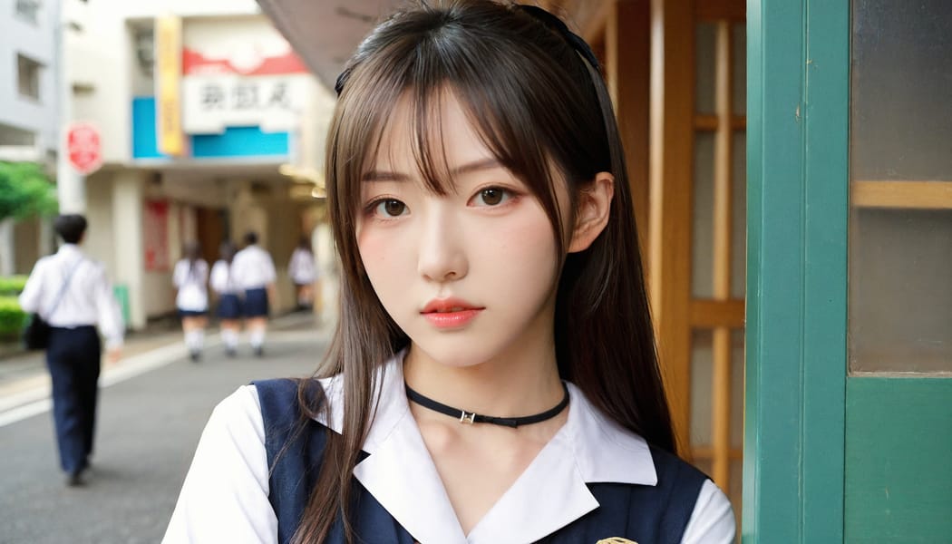 Tags: 21872187, SDXL
{"3": {"inputs": {"seed": 780732407554190, "steps": 32, "cfg": 7.52, "sampler_name": "dpmpp_2m", "scheduler": "karras", "denoise": 1.0, "model": ["27", 0], "positive": ["6", 0], "negative": ["7", 0], "latent_image": ["5", 0]}, "class_type": "KSampler"}, "4": {"inputs": {"ckpt_name": "leosamsHelloworldSDXL_helloworldSDXL32DPO.safetensors"}, "class_type": "CheckpointLoaderSimple"}, "5": {"inputs": {"width": 1344, "height": 768, "batch_size": 1}, "class_type": "EmptyLatentImage"}, "6": {"inputs": {"text": "18 year old girl, (japanese:1.06), (beautiful eyes:0.96), (temptress:1.13), (sexy lips:1.14), (seductive pose:1.02), (double eyelids:1.02), (idol:1.01), (eyelashes:1.00), (detailed face:0.99), (pale skin:0.97), (seductive facial expression:1.12), (blush:1.09), (slim:1.05), (cute:1.00), (in a seductive pose:0.96), (large perky breasts:0.96), (cleavage:1.07), (thigh gap:1.07), (school uniform:1.14), choker, busy street, (candid cinema:1.01), (RAW:1.00), (film:1.00), (soft lighting:1.08), (portra:1.05), (skin fuzz:1.01), (textured skin:1.00), (detailed skin:1.01), (natural looking skin:1.08)", "clip": ["27", 1]}, "class_type": "CLIPTextEncode"}, "7": {"inputs": {"text": "(watermark:1.05), (open mouth:1.12), (twisted:1.06), (low resolution:1.08), (distorted:1.08), (bad hands:1.09)", "clip": ["27", 1]}, "class_type": "CLIPTextEncode"}, "8": {"inputs": {"samples": ["3", 0], "vae": ["4", 2]}, "class_type": "VAEDecode"}, "25": {"inputs": {"lora_name": "nudify_xl.safetensors", "strength_model": 0.21, "strength_clip": 0.11, "model": ["4", 0], "clip": ["4", 1]}, "class_type": "LoraLoader"}, "26": {"inputs": {"lora_name": "shirtlift_SDXL_v2.safetensors", "strength_model": 0.16, "strength_clip": 0.05, "model": ["25", 0], "clip": ["25", 1]}, "class_type": "LoraLoader"}, "27": {"inputs": {"lora_name": "PerfectEyesXL.safetensors", "strength_model": 0.07, "strength_clip": 0.15, "model": ["26", 0], "clip": ["26", 1]}, "class_type": "LoraLoader"}, "30": {"inputs": {"model_name": "4x_NMKD-Superscale-SP_178000_G.pth"}, "class_type": "UpscaleModelLoader"}, "31": {"inputs": {"upscale_model": ["30", 0], "image": ["8", 0]}, "class_type": "ImageUpscaleWithModel"}, "32": {"inputs": {"upscale_method": "lanczos", "scale_by": 0.5, "image": ["31", 0]}, "class_type": "ImageScaleBy"}, "33": {"inputs": {"pixels": ["32", 0], "vae": ["4", 2]}, "class_type": "VAEEncode"}, "34": {"inputs": {"seed": 780732407554190, "steps": 32, "cfg": 7.52, "sampler_name": "dpmpp_2m", "scheduler": "karras", "denoise": 0.3, "model": ["27", 0], "positive": ["6", 0], "negative": ["7", 0], "latent_image": ["33", 0]}, "class_type": "KSampler"}, "36": {"inputs": {"samples": ["34", 0], "vae": ["4", 2]}, "class_type": "VAEDecode"}, "39": {"inputs": {"filename_prefix": "comfyapi-1707406694495", "images": ["36", 0]}, "class_type": "SaveImage"}}