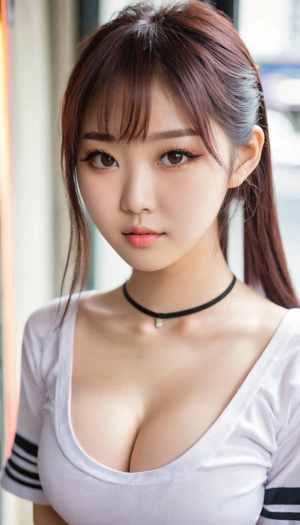 Tags: 21872187, SDXL
{"3": {"inputs": {"seed": 382880402092549, "steps": 64, "cfg": 6.42, "sampler_name": "dpmpp_2m", "scheduler": "karras", "denoise": 1.0, "model": ["27", 0], "positive": ["6", 0], "negative": ["7", 0], "latent_image": ["5", 0]}, "class_type": "KSampler"}, "4": {"inputs": {"ckpt_name": "juggernautxl.safetensors"}, "class_type": "CheckpointLoaderSimple"}, "5": {"inputs": {"width": 768, "height": 1344, "batch_size": 1}, "class_type": "EmptyLatentImage"}, "6": {"inputs": {"text": "21 year old girl, (taiwanese:0.95), (korean:1.13), (japanese:1.05), (idol:1.02), (slim:0.99), (beautiful eyes:1.04), (blush:1.14), (sexy lips:1.01), (double eyelids:0.98), (pale skin:1.01), (detailed face:1.03), (eyelashes:1.13), (seductive facial expression:1.03), (temptress:1.06), (in a seductive pose:1.00), (large perky breasts:1.04), (cleavage:1.02), (thigh gap:0.95), (school uniform:0.95), choker, busy street, (textured skin:1.02), (skin fuzz:1.00), (soft lighting:1.05), (film:1.01), (natural looking skin:1.06), (RAW:1.04), (portra:1.00), (detailed skin:1.03), (candid cinema:1.07)", "clip": ["27", 1]}, "class_type": "CLIPTextEncode"}, "7": {"inputs": {"text": "(twisted:1.14), (worst quality:1.13), (low resolution:1.06), (watermark:1.12), (distorted:1.07), (open mouth:1.07), (bad hands:1.10)", "clip": ["27", 1]}, "class_type": "CLIPTextEncode"}, "8": {"inputs": {"samples": ["3", 0], "vae": ["4", 2]}, "class_type": "VAEDecode"}, "25": {"inputs": {"lora_name": "nudify_xl.safetensors", "strength_model": 0.38, "strength_clip": 0.02, "model": ["4", 0], "clip": ["4", 1]}, "class_type": "LoraLoader"}, "26": {"inputs": {"lora_name": "shirtlift_SDXL_v2.safetensors", "strength_model": 0.0, "strength_clip": 0.11, "model": ["25", 0], "clip": ["25", 1]}, "class_type": "LoraLoader"}, "27": {"inputs": {"lora_name": "PerfectEyesXL.safetensors", "strength_model": 0.03, "strength_clip": 0.06, "model": ["26", 0], "clip": ["26", 1]}, "class_type": "LoraLoader"}, "30": {"inputs": {"model_name": "4x_NMKD-Superscale-SP_178000_G.pth"}, "class_type": "UpscaleModelLoader"}, "31": {"inputs": {"upscale_model": ["30", 0], "image": ["8", 0]}, "class_type": "ImageUpscaleWithModel"}, "32": {"inputs": {"upscale_method": "lanczos", "scale_by": 0.5, "image": ["31", 0]}, "class_type": "ImageScaleBy"}, "33": {"inputs": {"pixels": ["32", 0], "vae": ["4", 2]}, "class_type": "VAEEncode"}, "34": {"inputs": {"seed": 382880402092549, "steps": 64, "cfg": 6.42, "sampler_name": "dpmpp_2m", "scheduler": "karras", "denoise": 0.3, "model": ["27", 0], "positive": ["6", 0], "negative": ["7", 0], "latent_image": ["33", 0]}, "class_type": "KSampler"}, "36": {"inputs": {"samples": ["34", 0], "vae": ["4", 2]}, "class_type": "VAEDecode"}, "39": {"inputs": {"filename_prefix": "comfyapi-1734398358768", "images": ["36", 0]}, "class_type": "SaveImage"}}