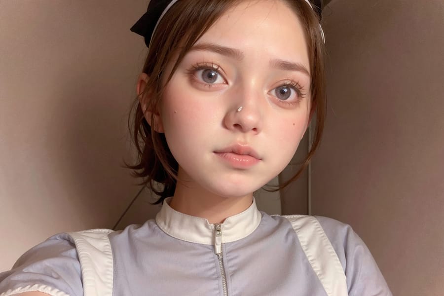 Tags: 21872187
<lora:JapaneseDollLikeness_v15:0.41>, (ukrainian:1.03), (nurse outfit:1.16), hospital ward, <lora:shirtliftv3:0.82>, <lora:breastinClass:0.58>, extremely detailed eyes, extremely detailed face, cute, (photorealistic:1.15), sexy lips, seductive smile, double eyelids, pale skin, perky breasts, textured skin, 4K, RAW, best quality, hyper realistic, (long slim legs:1.00), blush, (stunningly attractive:1.17), (dramatic:1.17)
Negative prompt: sketches, paintings, black and white, (normal quality:2.06), (worst quality:2.17)
Steps: 64, Sampler: DPM++ 2M Karras, CFG scale: 5.64, Seed: 638434447, Size: 768x512, Model hash: fc2511737a, Model: chilloutmix_NiPrunedFp32Fix, Seed resize from: -1x-1, Denoising strength: 0.35, Version: v1.2.1, Hires upscale: 2.5, Hires steps: 48, Hires upscaler: ESRGAN_4x