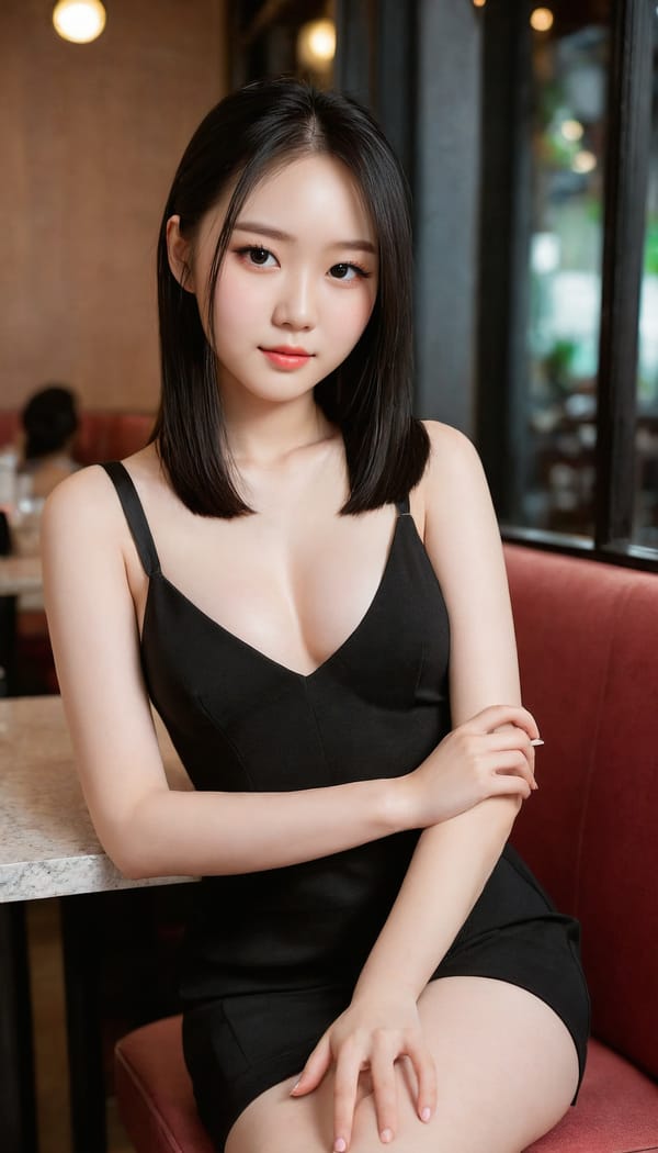 Tags: 21872187, SDXL
{"3": {"inputs": {"seed": 170359967442153, "steps": 32, "cfg": 5.59, "sampler_name": "dpmpp_2m", "scheduler": "karras", "denoise": 1.0, "model": ["27", 0], "positive": ["6", 0], "negative": ["7", 0], "latent_image": ["5", 0]}, "class_type": "KSampler"}, "4": {"inputs": {"ckpt_name": "juggernautXL_v8Rundiffusion.safetensors"}, "class_type": "CheckpointLoaderSimple"}, "5": {"inputs": {"width": 768, "height": 1344, "batch_size": 1}, "class_type": "EmptyLatentImage"}, "6": {"inputs": {"text": "18 year old girl, (chinese:1.13), (seductive facial expression:1.05), (eyelashes:1.11), (seductive pose:1.12), (pale skin:1.11), (sexy lips:1.14), (slim:0.96), (beautiful eyes:1.02), (detailed face:1.08), (double eyelids:1.04), (idol:0.96), (temptress:0.96), (blush:1.10), (perky ass:1.09), (exposed ass:0.95), (looking back:0.96), (sexy ass:1.10), (thigh gap:1.07), (wearing a little black dress:1.08) at a fine dining restaurant, (RAW:1.09), (soft lighting:1.07), (film:1.09), (candid cinema:1.06), (detailed skin:1.02), (textured skin:1.08), (natural looking skin:1.06), (portra:1.01), (skin fuzz:1.02)", "clip": ["27", 1]}, "class_type": "CLIPTextEncode"}, "7": {"inputs": {"text": "(low resolution:1.06), (distorted:1.06), (worst quality:1.08), (twisted:1.13), (bad hands:1.06), (watermark:1.12), (open mouth:1.09)", "clip": ["27", 1]}, "class_type": "CLIPTextEncode"}, "8": {"inputs": {"samples": ["3", 0], "vae": ["4", 2]}, "class_type": "VAEDecode"}, "25": {"inputs": {"lora_name": "nudify_xl.safetensors", "strength_model": 0.32, "strength_clip": 0.11, "model": ["4", 0], "clip": ["4", 1]}, "class_type": "LoraLoader"}, "26": {"inputs": {"lora_name": "shirtlift_SDXL_v2.safetensors", "strength_model": 0.05, "strength_clip": 0.08, "model": ["25", 0], "clip": ["25", 1]}, "class_type": "LoraLoader"}, "27": {"inputs": {"lora_name": "PerfectEyesXL.safetensors", "strength_model": 0.15, "strength_clip": 0.04, "model": ["26", 0], "clip": ["26", 1]}, "class_type": "LoraLoader"}, "30": {"inputs": {"model_name": "4x_NMKD-Superscale-SP_178000_G.pth"}, "class_type": "UpscaleModelLoader"}, "31": {"inputs": {"upscale_model": ["30", 0], "image": ["8", 0]}, "class_type": "ImageUpscaleWithModel"}, "32": {"inputs": {"upscale_method": "lanczos", "scale_by": 0.5, "image": ["31", 0]}, "class_type": "ImageScaleBy"}, "33": {"inputs": {"pixels": ["32", 0], "vae": ["4", 2]}, "class_type": "VAEEncode"}, "34": {"inputs": {"seed": 170359967442153, "steps": 32, "cfg": 5.59, "sampler_name": "dpmpp_2m", "scheduler": "karras", "denoise": 0.3, "model": ["27", 0], "positive": ["6", 0], "negative": ["7", 0], "latent_image": ["33", 0]}, "class_type": "KSampler"}, "36": {"inputs": {"samples": ["34", 0], "vae": ["4", 2]}, "class_type": "VAEDecode"}, "39": {"inputs": {"filename_prefix": "comfyapi-1707441644338", "images": ["36", 0]}, "class_type": "SaveImage"}}