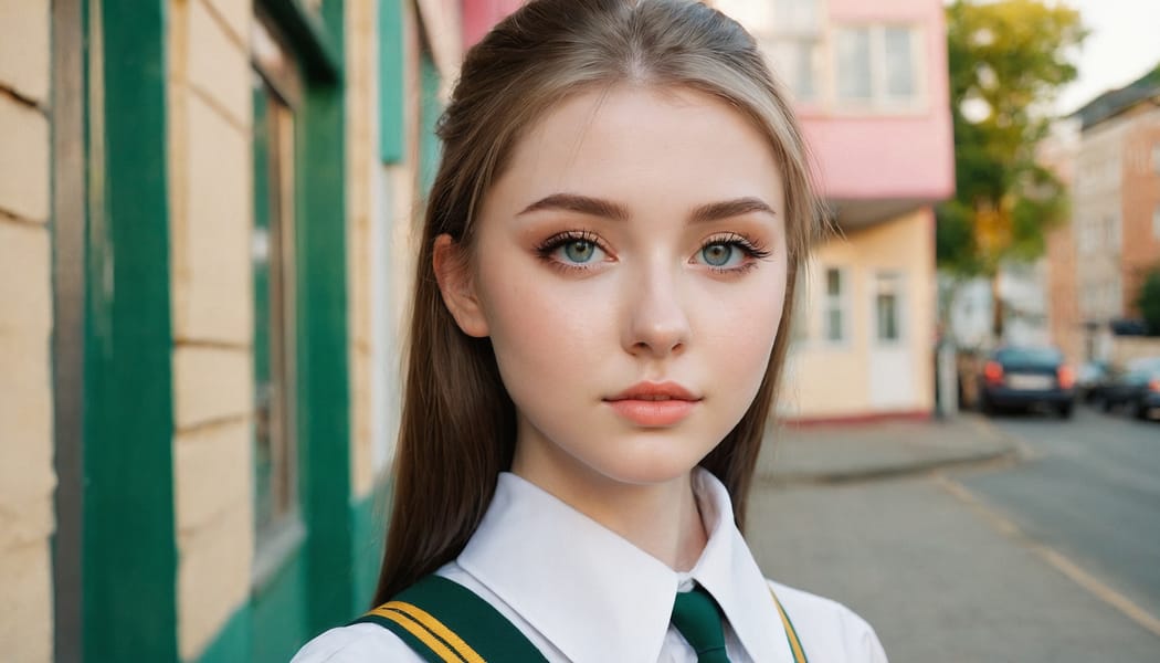 Tags: 21872187, SDXL
{"3": {"inputs": {"seed": 245664483542387, "steps": 64, "cfg": 5.75, "sampler_name": "dpmpp_2m", "scheduler": "karras", "denoise": 1.0, "model": ["27", 0], "positive": ["6", 0], "negative": ["7", 0], "latent_image": ["5", 0]}, "class_type": "KSampler"}, "4": {"inputs": {"ckpt_name": "juggernautxl.safetensors"}, "class_type": "CheckpointLoaderSimple"}, "5": {"inputs": {"width": 1344, "height": 768, "batch_size": 1}, "class_type": "EmptyLatentImage"}, "6": {"inputs": {"text": "19 year old girl, (ukrainian:0.95), (irish:1.06), (temptress:0.96), (double eyelids:1.09), (sexy lips:0.96), (seductive facial expression:1.12), (cute:1.13), (slim:1.12), (blush:0.98), (idol:1.00), (seductive pose:0.97), (pale skin:1.01), (beautiful eyes:0.98), (detailed face:1.08), (eyelashes:0.97), (in a seductive pose:0.99), (large perky breasts:1.01), (cleavage:1.05), (thigh gap:1.06), (school uniform:1.08), choker, busy street, (RAW:1.03), (skin fuzz:1.05), (film:1.08), (candid cinema:1.03), (natural looking skin:1.08), (soft lighting:1.01), (portra:1.09), (textured skin:1.01)", "clip": ["27", 1]}, "class_type": "CLIPTextEncode"}, "7": {"inputs": {"text": "(open mouth:1.13), (worst quality:1.08), (low resolution:1.11), (bad hands:1.14), (distorted:1.12), (twisted:1.06), (watermark:1.06)", "clip": ["27", 1]}, "class_type": "CLIPTextEncode"}, "8": {"inputs": {"samples": ["3", 0], "vae": ["4", 2]}, "class_type": "VAEDecode"}, "25": {"inputs": {"lora_name": "nudify_xl.safetensors", "strength_model": 0.13, "strength_clip": 0.02, "model": ["4", 0], "clip": ["4", 1]}, "class_type": "LoraLoader"}, "26": {"inputs": {"lora_name": "shirtlift_SDXL_v2.safetensors", "strength_model": 0.09, "strength_clip": 0.19, "model": ["25", 0], "clip": ["25", 1]}, "class_type": "LoraLoader"}, "27": {"inputs": {"lora_name": "PerfectEyesXL.safetensors", "strength_model": 0.02, "strength_clip": 0.11, "model": ["26", 0], "clip": ["26", 1]}, "class_type": "LoraLoader"}, "30": {"inputs": {"model_name": "4x_NMKD-Superscale-SP_178000_G.pth"}, "class_type": "UpscaleModelLoader"}, "31": {"inputs": {"upscale_model": ["30", 0], "image": ["8", 0]}, "class_type": "ImageUpscaleWithModel"}, "32": {"inputs": {"upscale_method": "lanczos", "scale_by": 0.5, "image": ["31", 0]}, "class_type": "ImageScaleBy"}, "33": {"inputs": {"pixels": ["32", 0], "vae": ["4", 2]}, "class_type": "VAEEncode"}, "34": {"inputs": {"seed": 245664483542387, "steps": 64, "cfg": 5.75, "sampler_name": "dpmpp_2m", "scheduler": "karras", "denoise": 0.3, "model": ["27", 0], "positive": ["6", 0], "negative": ["7", 0], "latent_image": ["33", 0]}, "class_type": "KSampler"}, "36": {"inputs": {"samples": ["34", 0], "vae": ["4", 2]}, "class_type": "VAEDecode"}, "39": {"inputs": {"filename_prefix": "comfyapi-1728202494263", "images": ["36", 0]}, "class_type": "SaveImage"}}