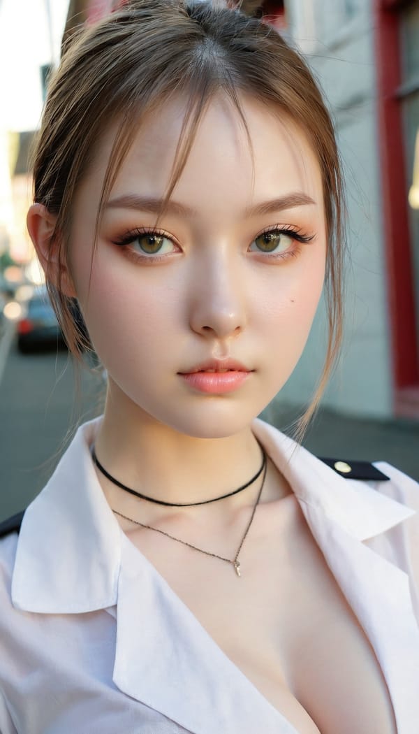 Tags: 21872187, SDXL
{"3": {"inputs": {"seed": 337993200952567, "steps": 32, "cfg": 7.04, "sampler_name": "dpmpp_2m", "scheduler": "karras", "denoise": 1.0, "model": ["27", 0], "positive": ["6", 0], "negative": ["7", 0], "latent_image": ["5", 0]}, "class_type": "KSampler"}, "4": {"inputs": {"ckpt_name": "juggernautxl.safetensors"}, "class_type": "CheckpointLoaderSimple"}, "5": {"inputs": {"width": 768, "height": 1344, "batch_size": 1}, "class_type": "EmptyLatentImage"}, "6": {"inputs": {"text": "22 year old girl, (temptress:1.11), (seductive pose:1.11), (slim:1.13), (double eyelids:1.00), (cute:1.11), (beautiful eyes:1.11), (eyelashes:1.02), (detailed face:1.02), (seductive facial expression:1.14), (pale skin:1.02), (sexy lips:1.00), (in a seductive pose:1.06), (large perky breasts:0.98), (cleavage:1.12), (thigh gap:1.02), (school uniform:0.95), choker, busy street, (RAW:1.07), (film:1.09), (detailed skin:1.09), (portra:1.09), (natural looking skin:1.06), (textured skin:1.05), (skin fuzz:1.04), (soft lighting:1.08)", "clip": ["27", 1]}, "class_type": "CLIPTextEncode"}, "7": {"inputs": {"text": "(low resolution:1.14), (watermark:1.14), (open mouth:1.11), (twisted:1.11), (distorted:1.05), (worst quality:1.10), (bad hands:1.10)", "clip": ["27", 1]}, "class_type": "CLIPTextEncode"}, "8": {"inputs": {"samples": ["3", 0], "vae": ["4", 2]}, "class_type": "VAEDecode"}, "25": {"inputs": {"lora_name": "nudify_xl.safetensors", "strength_model": 0.01, "strength_clip": 0.03, "model": ["4", 0], "clip": ["4", 1]}, "class_type": "LoraLoader"}, "26": {"inputs": {"lora_name": "shirtlift_SDXL_v2.safetensors", "strength_model": 0.16, "strength_clip": 0.11, "model": ["25", 0], "clip": ["25", 1]}, "class_type": "LoraLoader"}, "27": {"inputs": {"lora_name": "PerfectEyesXL.safetensors", "strength_model": 0.06, "strength_clip": 0.01, "model": ["26", 0], "clip": ["26", 1]}, "class_type": "LoraLoader"}, "30": {"inputs": {"model_name": "4x_NMKD-Superscale-SP_178000_G.pth"}, "class_type": "UpscaleModelLoader"}, "31": {"inputs": {"upscale_model": ["30", 0], "image": ["8", 0]}, "class_type": "ImageUpscaleWithModel"}, "32": {"inputs": {"upscale_method": "lanczos", "scale_by": 0.5, "image": ["31", 0]}, "class_type": "ImageScaleBy"}, "33": {"inputs": {"pixels": ["32", 0], "vae": ["4", 2]}, "class_type": "VAEEncode"}, "34": {"inputs": {"seed": 337993200952567, "steps": 32, "cfg": 7.04, "sampler_name": "dpmpp_2m", "scheduler": "karras", "denoise": 0.3, "model": ["27", 0], "positive": ["6", 0], "negative": ["7", 0], "latent_image": ["33", 0]}, "class_type": "KSampler"}, "36": {"inputs": {"samples": ["34", 0], "vae": ["4", 2]}, "class_type": "VAEDecode"}, "39": {"inputs": {"filename_prefix": "comfyapi-1711519630641", "images": ["36", 0]}, "class_type": "SaveImage"}}