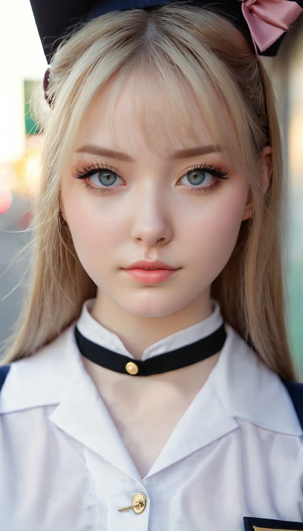 Tags: 21872187, SDXL
{"3": {"inputs": {"seed": 196722692347543, "steps": 64, "cfg": 7.51, "sampler_name": "dpmpp_2m", "scheduler": "karras", "denoise": 1.0, "model": ["27", 0], "positive": ["6", 0], "negative": ["7", 0], "latent_image": ["5", 0]}, "class_type": "KSampler"}, "4": {"inputs": {"ckpt_name": "juggernautxl.safetensors"}, "class_type": "CheckpointLoaderSimple"}, "5": {"inputs": {"width": 768, "height": 1344, "batch_size": 1}, "class_type": "EmptyLatentImage"}, "6": {"inputs": {"text": "25 year old girl, (pale skin:1.02), (idol:0.98), (cute:1.12), (eyelashes:1.07), (temptress:0.99), (seductive pose:0.95), (beautiful eyes:1.11), (blush:0.98), (slim:0.99), (seductive facial expression:0.99), (double eyelids:1.05), (detailed face:1.10), (sexy lips:1.08), (in a seductive pose:1.06), (large perky breasts:0.97), (cleavage:1.02), (thigh gap:1.12), (school uniform:1.05), choker, busy street, (candid cinema:1.07), (portra:1.00), (RAW:1.03), (skin fuzz:1.05), (detailed skin:1.05), (natural looking skin:1.06), (soft lighting:1.04), (film:1.02), (textured skin:1.08)", "clip": ["27", 1]}, "class_type": "CLIPTextEncode"}, "7": {"inputs": {"text": "(low resolution:1.08), (open mouth:1.05), (distorted:1.12), (worst quality:1.14), (bad hands:1.06), (twisted:1.05), (watermark:1.10)", "clip": ["27", 1]}, "class_type": "CLIPTextEncode"}, "8": {"inputs": {"samples": ["3", 0], "vae": ["4", 2]}, "class_type": "VAEDecode"}, "25": {"inputs": {"lora_name": "nudify_xl.safetensors", "strength_model": 0.14, "strength_clip": 0.16, "model": ["4", 0], "clip": ["4", 1]}, "class_type": "LoraLoader"}, "26": {"inputs": {"lora_name": "shirtlift_SDXL_v2.safetensors", "strength_model": 0.11, "strength_clip": 0.15, "model": ["25", 0], "clip": ["25", 1]}, "class_type": "LoraLoader"}, "27": {"inputs": {"lora_name": "PerfectEyesXL.safetensors", "strength_model": 0.16, "strength_clip": 0.08, "model": ["26", 0], "clip": ["26", 1]}, "class_type": "LoraLoader"}, "30": {"inputs": {"model_name": "4x_NMKD-Superscale-SP_178000_G.pth"}, "class_type": "UpscaleModelLoader"}, "31": {"inputs": {"upscale_model": ["30", 0], "image": ["8", 0]}, "class_type": "ImageUpscaleWithModel"}, "32": {"inputs": {"upscale_method": "lanczos", "scale_by": 0.5, "image": ["31", 0]}, "class_type": "ImageScaleBy"}, "33": {"inputs": {"pixels": ["32", 0], "vae": ["4", 2]}, "class_type": "VAEEncode"}, "34": {"inputs": {"seed": 196722692347543, "steps": 64, "cfg": 7.51, "sampler_name": "dpmpp_2m", "scheduler": "karras", "denoise": 0.3, "model": ["27", 0], "positive": ["6", 0], "negative": ["7", 0], "latent_image": ["33", 0]}, "class_type": "KSampler"}, "36": {"inputs": {"samples": ["34", 0], "vae": ["4", 2]}, "class_type": "VAEDecode"}, "39": {"inputs": {"filename_prefix": "comfyapi-1728379076171", "images": ["36", 0]}, "class_type": "SaveImage"}}