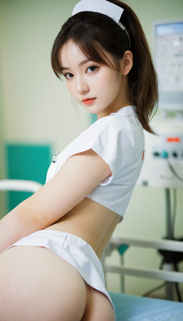 Tags: 21872187, SDXL
{"3": {"inputs": {"seed": 671761024685209, "steps": 32, "cfg": 6.37, "sampler_name": "dpmpp_2m", "scheduler": "karras", "denoise": 1.0, "model": ["27", 0], "positive": ["6", 0], "negative": ["7", 0], "latent_image": ["5", 0]}, "class_type": "KSampler"}, "4": {"inputs": {"ckpt_name": "helloworldxl.safetensors"}, "class_type": "CheckpointLoaderSimple"}, "5": {"inputs": {"width": 768, "height": 1344, "batch_size": 1}, "class_type": "EmptyLatentImage"}, "6": {"inputs": {"text": "18 year old girl, (cute:1.01), (idol:1.07), (beautiful eyes:1.00), (slim:1.07), (detailed face:1.01), (eyelashes:0.96), (seductive pose:1.09), (temptress:1.14), (pale skin:1.03), (sexy lips:1.01), (seductive facial expression:1.14), (double eyelids:1.05), (perky ass:1.13), (exposed ass:1.07), (looking back:1.00), (sexy ass:1.05), (thigh gap:1.02), (nurse in uniform:1.11) working in a hospital ward, (textured skin:1.01), (natural looking skin:1.03), (portra:1.09), (film:1.08), (RAW:1.00), (detailed skin:1.00), (skin fuzz:1.04), (candid cinema:1.08), (soft lighting:1.00)", "clip": ["27", 1]}, "class_type": "CLIPTextEncode"}, "7": {"inputs": {"text": "(open mouth:1.10), (low resolution:1.11), (distorted:1.10), (watermark:1.09), (worst quality:1.06), (bad hands:1.14), (twisted:1.13)", "clip": ["27", 1]}, "class_type": "CLIPTextEncode"}, "8": {"inputs": {"samples": ["3", 0], "vae": ["4", 2]}, "class_type": "VAEDecode"}, "25": {"inputs": {"lora_name": "nudify_xl.safetensors", "strength_model": 0.31, "strength_clip": 0.27, "model": ["4", 0], "clip": ["4", 1]}, "class_type": "LoraLoader"}, "26": {"inputs": {"lora_name": "shirtlift_SDXL_v2.safetensors", "strength_model": 0.04, "strength_clip": 0.05, "model": ["25", 0], "clip": ["25", 1]}, "class_type": "LoraLoader"}, "27": {"inputs": {"lora_name": "PerfectEyesXL.safetensors", "strength_model": 0.1, "strength_clip": 0.05, "model": ["26", 0], "clip": ["26", 1]}, "class_type": "LoraLoader"}, "30": {"inputs": {"model_name": "4x_NMKD-Superscale-SP_178000_G.pth"}, "class_type": "UpscaleModelLoader"}, "31": {"inputs": {"upscale_model": ["30", 0], "image": ["8", 0]}, "class_type": "ImageUpscaleWithModel"}, "32": {"inputs": {"upscale_method": "lanczos", "scale_by": 0.5, "image": ["31", 0]}, "class_type": "ImageScaleBy"}, "33": {"inputs": {"pixels": ["32", 0], "vae": ["4", 2]}, "class_type": "VAEEncode"}, "34": {"inputs": {"seed": 671761024685209, "steps": 32, "cfg": 6.37, "sampler_name": "dpmpp_2m", "scheduler": "karras", "denoise": 0.3, "model": ["27", 0], "positive": ["6", 0], "negative": ["7", 0], "latent_image": ["33", 0]}, "class_type": "KSampler"}, "36": {"inputs": {"samples": ["34", 0], "vae": ["4", 2]}, "class_type": "VAEDecode"}, "39": {"inputs": {"filename_prefix": "comfyapi-1724283718218", "images": ["36", 0]}, "class_type": "SaveImage"}}