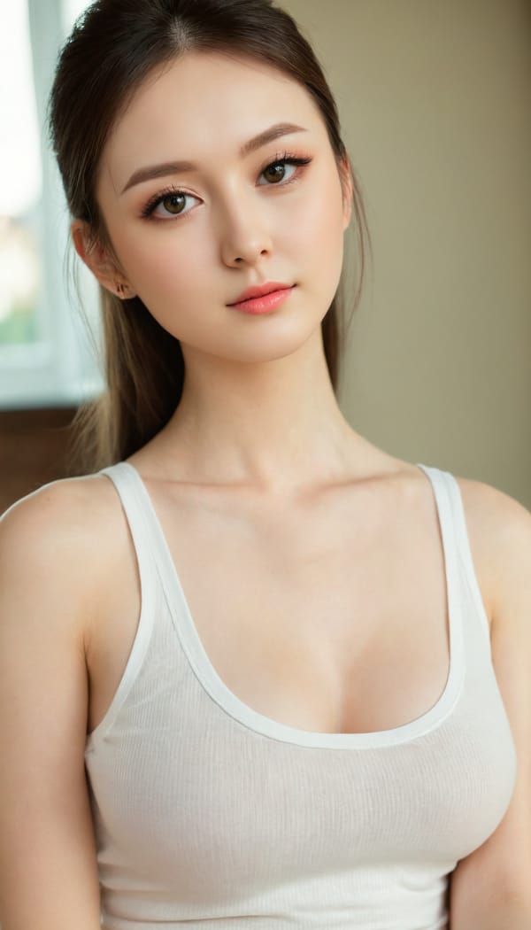 Tags: 21872187, SDXL
{"3": {"inputs": {"seed": 906256014532452, "steps": 64, "cfg": 5.66, "sampler_name": "dpmpp_2m", "scheduler": "karras", "denoise": 1.0, "model": ["27", 0], "positive": ["6", 0], "negative": ["7", 0], "latent_image": ["5", 0]}, "class_type": "KSampler"}, "4": {"inputs": {"ckpt_name": "juggernautXL_v8Rundiffusion.safetensors"}, "class_type": "CheckpointLoaderSimple"}, "5": {"inputs": {"width": 768, "height": 1344, "batch_size": 1}, "class_type": "EmptyLatentImage"}, "6": {"inputs": {"text": "27 year old girl, (ukrainian:1.07), (russian:1.08), (japanese:1.03), (blush:0.97), (beautiful eyes:0.95), (slim:1.09), (pale skin:0.97), (idol:0.97), (seductive facial expression:1.05), (double eyelids:1.05), (eyelashes:1.14), (temptress:1.09), (cute:0.96), (sexy lips:1.11), (seductive pose:0.99), (detailed face:1.11), (in a seductive pose:1.13), (large perky breasts:0.97), (cleavage:0.95), (thigh gap:1.02), (white tanktop:1.14), busy street, (natural looking skin:1.05), (portra:1.09), (film:1.04), (skin fuzz:1.03), (detailed skin:1.00), (RAW:1.03), (soft lighting:1.01), (textured skin:1.01), (candid cinema:1.09)", "clip": ["27", 1]}, "class_type": "CLIPTextEncode"}, "7": {"inputs": {"text": "(watermark:1.13), (twisted:1.12), (bad hands:1.12), (distorted:1.07), (open mouth:1.05), (low resolution:1.07), (worst quality:1.14)", "clip": ["27", 1]}, "class_type": "CLIPTextEncode"}, "8": {"inputs": {"samples": ["3", 0], "vae": ["4", 2]}, "class_type": "VAEDecode"}, "25": {"inputs": {"lora_name": "nudify_xl.safetensors", "strength_model": 0.29, "strength_clip": 0.07, "model": ["4", 0], "clip": ["4", 1]}, "class_type": "LoraLoader"}, "26": {"inputs": {"lora_name": "shirtlift_SDXL_v2.safetensors", "strength_model": 0.11, "strength_clip": 0.03, "model": ["25", 0], "clip": ["25", 1]}, "class_type": "LoraLoader"}, "27": {"inputs": {"lora_name": "PerfectEyesXL.safetensors", "strength_model": 0.14, "strength_clip": 0.13, "model": ["26", 0], "clip": ["26", 1]}, "class_type": "LoraLoader"}, "30": {"inputs": {"model_name": "4x_NMKD-Superscale-SP_178000_G.pth"}, "class_type": "UpscaleModelLoader"}, "31": {"inputs": {"upscale_model": ["30", 0], "image": ["8", 0]}, "class_type": "ImageUpscaleWithModel"}, "32": {"inputs": {"upscale_method": "lanczos", "scale_by": 0.5, "image": ["31", 0]}, "class_type": "ImageScaleBy"}, "33": {"inputs": {"pixels": ["32", 0], "vae": ["4", 2]}, "class_type": "VAEEncode"}, "34": {"inputs": {"seed": 906256014532452, "steps": 64, "cfg": 5.66, "sampler_name": "dpmpp_2m", "scheduler": "karras", "denoise": 0.3, "model": ["27", 0], "positive": ["6", 0], "negative": ["7", 0], "latent_image": ["33", 0]}, "class_type": "KSampler"}, "36": {"inputs": {"samples": ["34", 0], "vae": ["4", 2]}, "class_type": "VAEDecode"}, "39": {"inputs": {"filename_prefix": "comfyapi-1707625736376", "images": ["36", 0]}, "class_type": "SaveImage"}}