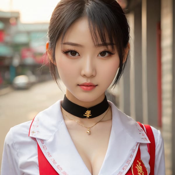 Tags: 21872187, SDXL
{"3": {"inputs": {"seed": 542789566195203, "steps": 32, "cfg": 6.21, "sampler_name": "dpmpp_2m", "scheduler": "karras", "denoise": 1.0, "model": ["27", 0], "positive": ["6", 0], "negative": ["7", 0], "latent_image": ["5", 0]}, "class_type": "KSampler"}, "4": {"inputs": {"ckpt_name": "juggernautxl.safetensors"}, "class_type": "CheckpointLoaderSimple"}, "5": {"inputs": {"width": 1024, "height": 1024, "batch_size": 1}, "class_type": "EmptyLatentImage"}, "6": {"inputs": {"text": "24 year old girl, (chinese:1.11), (detailed face:1.10), (sexy lips:1.10), (seductive pose:1.01), (beautiful eyes:1.00), (slim:1.06), (eyelashes:1.11), (temptress:0.99), (pale skin:1.11), (seductive facial expression:0.97), (idol:1.05), (cute:1.11), (in a seductive pose:1.14), (large perky breasts:1.09), (cleavage:1.13), (thigh gap:1.07), (school uniform:1.12), choker, busy street, (RAW:1.08), (film:1.04), (detailed skin:1.07), (portra:1.04), (skin fuzz:1.03), (textured skin:1.08), (natural looking skin:1.01), (candid cinema:1.00), (soft lighting:1.07)", "clip": ["27", 1]}, "class_type": "CLIPTextEncode"}, "7": {"inputs": {"text": "(distorted:1.13), (low resolution:1.05), (open mouth:1.10), (watermark:1.10), (worst quality:1.12), (bad hands:1.06), (twisted:1.09)", "clip": ["27", 1]}, "class_type": "CLIPTextEncode"}, "8": {"inputs": {"samples": ["3", 0], "vae": ["4", 2]}, "class_type": "VAEDecode"}, "25": {"inputs": {"lora_name": "nudify_xl.safetensors", "strength_model": 0.3, "strength_clip": 0.37, "model": ["4", 0], "clip": ["4", 1]}, "class_type": "LoraLoader"}, "26": {"inputs": {"lora_name": "shirtlift_SDXL_v2.safetensors", "strength_model": 0.02, "strength_clip": 0.16, "model": ["25", 0], "clip": ["25", 1]}, "class_type": "LoraLoader"}, "27": {"inputs": {"lora_name": "PerfectEyesXL.safetensors", "strength_model": 0.05, "strength_clip": 0.06, "model": ["26", 0], "clip": ["26", 1]}, "class_type": "LoraLoader"}, "30": {"inputs": {"model_name": "4x_NMKD-Superscale-SP_178000_G.pth"}, "class_type": "UpscaleModelLoader"}, "31": {"inputs": {"upscale_model": ["30", 0], "image": ["8", 0]}, "class_type": "ImageUpscaleWithModel"}, "32": {"inputs": {"upscale_method": "lanczos", "scale_by": 0.5, "image": ["31", 0]}, "class_type": "ImageScaleBy"}, "33": {"inputs": {"pixels": ["32", 0], "vae": ["4", 2]}, "class_type": "VAEEncode"}, "34": {"inputs": {"seed": 542789566195203, "steps": 32, "cfg": 6.21, "sampler_name": "dpmpp_2m", "scheduler": "karras", "denoise": 0.3, "model": ["27", 0], "positive": ["6", 0], "negative": ["7", 0], "latent_image": ["33", 0]}, "class_type": "KSampler"}, "36": {"inputs": {"samples": ["34", 0], "vae": ["4", 2]}, "class_type": "VAEDecode"}, "39": {"inputs": {"filename_prefix": "comfyapi-1730369785436", "images": ["36", 0]}, "class_type": "SaveImage"}}