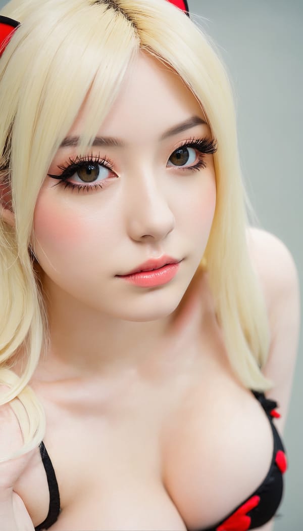 Tags: 21872187, SDXL
{"3": {"inputs": {"seed": 439354271031679, "steps": 64, "cfg": 6.47, "sampler_name": "dpmpp_2m", "scheduler": "karras", "denoise": 1.0, "model": ["27", 0], "positive": ["6", 0], "negative": ["7", 0], "latent_image": ["5", 0]}, "class_type": "KSampler"}, "4": {"inputs": {"ckpt_name": "juggernautxl.safetensors"}, "class_type": "CheckpointLoaderSimple"}, "5": {"inputs": {"width": 768, "height": 1344, "batch_size": 1}, "class_type": "EmptyLatentImage"}, "6": {"inputs": {"text": "28 year old girl, (sexy lips:0.97), (cute:1.05), (pale skin:1.01), (seductive pose:1.06), (beautiful eyes:0.97), (temptress:1.04), (double eyelids:1.04), (blush:1.00), (eyelashes:1.06), (slim:0.95), (seductive facial expression:1.11), (detailed face:1.08), (on all fours:0.96), (spreading ass cheeks:0.99), (from behind:0.98), (backboob:1.00), (in a cosplay:1.12) at comiket posing for camera, (RAW:1.06), (film:1.06), (detailed skin:1.04), (portra:1.01), (textured skin:1.03), (skin fuzz:1.05), (natural looking skin:1.06), (soft lighting:1.01), (candid cinema:1.06)", "clip": ["27", 1]}, "class_type": "CLIPTextEncode"}, "7": {"inputs": {"text": "(distorted:1.08), (watermark:1.10), (worst quality:1.12), (twisted:1.11), (bad hands:1.10), (open mouth:1.12), (low resolution:1.10)", "clip": ["27", 1]}, "class_type": "CLIPTextEncode"}, "8": {"inputs": {"samples": ["3", 0], "vae": ["4", 2]}, "class_type": "VAEDecode"}, "25": {"inputs": {"lora_name": "nudify_xl.safetensors", "strength_model": 0.23, "strength_clip": 0.15, "model": ["4", 0], "clip": ["4", 1]}, "class_type": "LoraLoader"}, "26": {"inputs": {"lora_name": "shirtlift_SDXL_v2.safetensors", "strength_model": 0.03, "strength_clip": 0.1, "model": ["25", 0], "clip": ["25", 1]}, "class_type": "LoraLoader"}, "27": {"inputs": {"lora_name": "PerfectEyesXL.safetensors", "strength_model": 0.1, "strength_clip": 0.08, "model": ["26", 0], "clip": ["26", 1]}, "class_type": "LoraLoader"}, "30": {"inputs": {"model_name": "4x_NMKD-Superscale-SP_178000_G.pth"}, "class_type": "UpscaleModelLoader"}, "31": {"inputs": {"upscale_model": ["30", 0], "image": ["8", 0]}, "class_type": "ImageUpscaleWithModel"}, "32": {"inputs": {"upscale_method": "lanczos", "scale_by": 0.5, "image": ["31", 0]}, "class_type": "ImageScaleBy"}, "33": {"inputs": {"pixels": ["32", 0], "vae": ["4", 2]}, "class_type": "VAEEncode"}, "34": {"inputs": {"seed": 439354271031679, "steps": 64, "cfg": 6.47, "sampler_name": "dpmpp_2m", "scheduler": "karras", "denoise": 0.3, "model": ["27", 0], "positive": ["6", 0], "negative": ["7", 0], "latent_image": ["33", 0]}, "class_type": "KSampler"}, "36": {"inputs": {"samples": ["34", 0], "vae": ["4", 2]}, "class_type": "VAEDecode"}, "39": {"inputs": {"filename_prefix": "comfyapi-1713348311230", "images": ["36", 0]}, "class_type": "SaveImage"}}