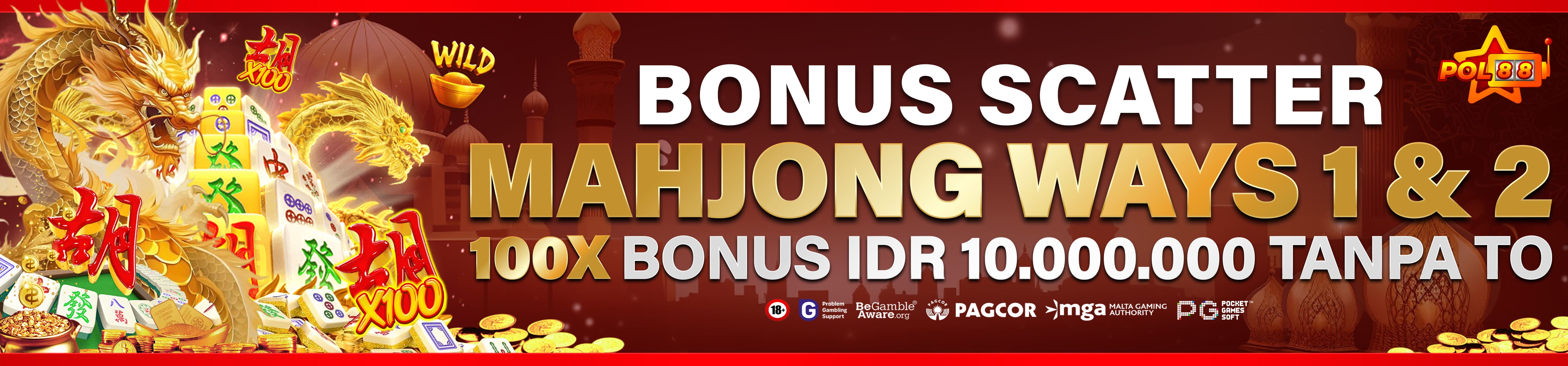 DAPAT BONUS DARI SCATTER X100 !!!