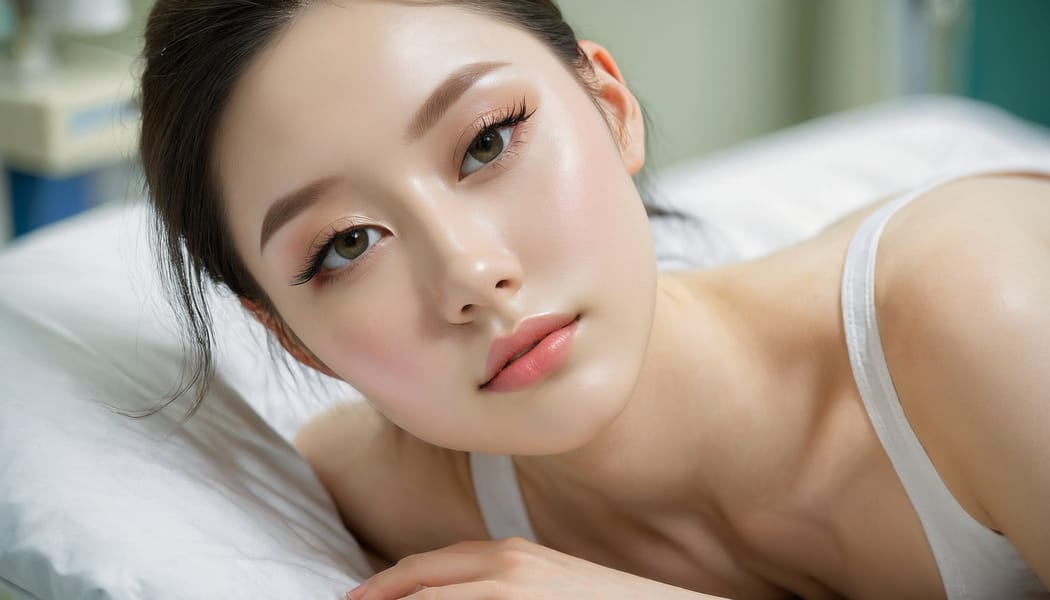 Tags: 21872187, SDXL
{"3": {"inputs": {"seed": 621217318396957, "steps": 64, "cfg": 7.76, "sampler_name": "dpmpp_2m", "scheduler": "karras", "denoise": 1.0, "model": ["27", 0], "positive": ["6", 0], "negative": ["7", 0], "latent_image": ["5", 0]}, "class_type": "KSampler"}, "4": {"inputs": {"ckpt_name": "juggernautxl.safetensors"}, "class_type": "CheckpointLoaderSimple"}, "5": {"inputs": {"width": 1344, "height": 768, "batch_size": 1}, "class_type": "EmptyLatentImage"}, "6": {"inputs": {"text": "23 year old girl, (pale skin:0.97), (sexy lips:1.05), (idol:1.07), (double eyelids:1.10), (seductive pose:1.02), (slim:1.06), (temptress:1.01), (detailed face:1.06), (beautiful eyes:0.95), (seductive facial expression:1.02), (cute:1.05), (blush:1.03), (eyelashes:1.13), (perky ass:0.95), (exposed ass:0.95), (looking back:1.03), (sexy ass:0.97), (thigh gap:0.98), (nurse in uniform:1.00) working in a hospital ward, (textured skin:1.05), (natural looking skin:1.06), (RAW:1.09), (detailed skin:1.07), (soft lighting:1.08), (portra:1.01), (film:1.03), (skin fuzz:1.06), (candid cinema:1.05)", "clip": ["27", 1]}, "class_type": "CLIPTextEncode"}, "7": {"inputs": {"text": "(distorted:1.13), (low resolution:1.08), (open mouth:1.14), (worst quality:1.05), (twisted:1.12), (bad hands:1.09), (watermark:1.13)", "clip": ["27", 1]}, "class_type": "CLIPTextEncode"}, "8": {"inputs": {"samples": ["3", 0], "vae": ["4", 2]}, "class_type": "VAEDecode"}, "25": {"inputs": {"lora_name": "nudify_xl.safetensors", "strength_model": 0.03, "strength_clip": 0.04, "model": ["4", 0], "clip": ["4", 1]}, "class_type": "LoraLoader"}, "26": {"inputs": {"lora_name": "shirtlift_SDXL_v2.safetensors", "strength_model": 0.03, "strength_clip": 0.01, "model": ["25", 0], "clip": ["25", 1]}, "class_type": "LoraLoader"}, "27": {"inputs": {"lora_name": "PerfectEyesXL.safetensors", "strength_model": 0.06, "strength_clip": 0.1, "model": ["26", 0], "clip": ["26", 1]}, "class_type": "LoraLoader"}, "30": {"inputs": {"model_name": "4x_NMKD-Superscale-SP_178000_G.pth"}, "class_type": "UpscaleModelLoader"}, "31": {"inputs": {"upscale_model": ["30", 0], "image": ["8", 0]}, "class_type": "ImageUpscaleWithModel"}, "32": {"inputs": {"upscale_method": "lanczos", "scale_by": 0.5, "image": ["31", 0]}, "class_type": "ImageScaleBy"}, "33": {"inputs": {"pixels": ["32", 0], "vae": ["4", 2]}, "class_type": "VAEEncode"}, "34": {"inputs": {"seed": 621217318396957, "steps": 64, "cfg": 7.76, "sampler_name": "dpmpp_2m", "scheduler": "karras", "denoise": 0.3, "model": ["27", 0], "positive": ["6", 0], "negative": ["7", 0], "latent_image": ["33", 0]}, "class_type": "KSampler"}, "36": {"inputs": {"samples": ["34", 0], "vae": ["4", 2]}, "class_type": "VAEDecode"}, "39": {"inputs": {"filename_prefix": "comfyapi-1734711386405", "images": ["36", 0]}, "class_type": "SaveImage"}}