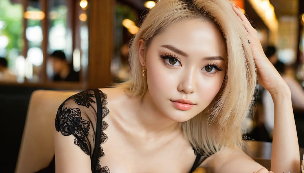 Tags: 21872187, SDXL
{"3": {"inputs": {"seed": 857055470074263, "steps": 32, "cfg": 7.72, "sampler_name": "dpmpp_2m", "scheduler": "karras", "denoise": 1.0, "model": ["27", 0], "positive": ["6", 0], "negative": ["7", 0], "latent_image": ["5", 0]}, "class_type": "KSampler"}, "4": {"inputs": {"ckpt_name": "juggernautxl.safetensors"}, "class_type": "CheckpointLoaderSimple"}, "5": {"inputs": {"width": 1344, "height": 768, "batch_size": 1}, "class_type": "EmptyLatentImage"}, "6": {"inputs": {"text": "26 year old girl, (russian:1.10), (taiwanese:1.03), (irish:0.96), (detailed face:1.14), (seductive facial expression:1.03), (temptress:1.09), (eyelashes:1.08), (slim:0.96), (seductive pose:0.98), (double eyelids:1.13), (blush:1.02), (beautiful eyes:1.06), (idol:1.02), (pale skin:0.97), (cute:0.99), (sexy lips:1.11), (in a seductive pose:1.10), (large perky breasts:0.99), (cleavage:0.97), (thigh gap:1.05), (wearing a little black dress:0.98) at a fine dining restaurant, (RAW:1.06), (natural looking skin:1.01), (detailed skin:1.07), (portra:1.09), (textured skin:1.09), (skin fuzz:1.03), (candid cinema:1.07), (soft lighting:1.00), (film:1.07)", "clip": ["27", 1]}, "class_type": "CLIPTextEncode"}, "7": {"inputs": {"text": "(low resolution:1.08), (open mouth:1.11), (worst quality:1.09), (bad hands:1.13), (distorted:1.11), (twisted:1.08), (watermark:1.10)", "clip": ["27", 1]}, "class_type": "CLIPTextEncode"}, "8": {"inputs": {"samples": ["3", 0], "vae": ["4", 2]}, "class_type": "VAEDecode"}, "25": {"inputs": {"lora_name": "nudify_xl.safetensors", "strength_model": 0.35, "strength_clip": 0.05, "model": ["4", 0], "clip": ["4", 1]}, "class_type": "LoraLoader"}, "26": {"inputs": {"lora_name": "shirtlift_SDXL_v2.safetensors", "strength_model": 0.04, "strength_clip": 0.16, "model": ["25", 0], "clip": ["25", 1]}, "class_type": "LoraLoader"}, "27": {"inputs": {"lora_name": "PerfectEyesXL.safetensors", "strength_model": 0.14, "strength_clip": 0.14, "model": ["26", 0], "clip": ["26", 1]}, "class_type": "LoraLoader"}, "30": {"inputs": {"model_name": "4x_NMKD-Superscale-SP_178000_G.pth"}, "class_type": "UpscaleModelLoader"}, "31": {"inputs": {"upscale_model": ["30", 0], "image": ["8", 0]}, "class_type": "ImageUpscaleWithModel"}, "32": {"inputs": {"upscale_method": "lanczos", "scale_by": 0.5, "image": ["31", 0]}, "class_type": "ImageScaleBy"}, "33": {"inputs": {"pixels": ["32", 0], "vae": ["4", 2]}, "class_type": "VAEEncode"}, "34": {"inputs": {"seed": 857055470074263, "steps": 32, "cfg": 7.72, "sampler_name": "dpmpp_2m", "scheduler": "karras", "denoise": 0.3, "model": ["27", 0], "positive": ["6", 0], "negative": ["7", 0], "latent_image": ["33", 0]}, "class_type": "KSampler"}, "36": {"inputs": {"samples": ["34", 0], "vae": ["4", 2]}, "class_type": "VAEDecode"}, "39": {"inputs": {"filename_prefix": "comfyapi-1713488906324", "images": ["36", 0]}, "class_type": "SaveImage"}}