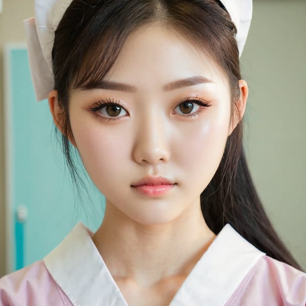 Tags: 21872187, SDXL
{"3": {"inputs": {"seed": 687428423749262, "steps": 64, "cfg": 7.24, "sampler_name": "dpmpp_2m", "scheduler": "karras", "denoise": 1.0, "model": ["27", 0], "positive": ["6", 0], "negative": ["7", 0], "latent_image": ["5", 0]}, "class_type": "KSampler"}, "4": {"inputs": {"ckpt_name": "juggernautxl.safetensors"}, "class_type": "CheckpointLoaderSimple"}, "5": {"inputs": {"width": 1024, "height": 1024, "batch_size": 1}, "class_type": "EmptyLatentImage"}, "6": {"inputs": {"text": "18 year old girl, (japanese:1.05), (korean:1.12), (temptress:1.06), (eyelashes:1.02), (cute:0.96), (pale skin:0.97), (sexy lips:1.03), (seductive facial expression:1.06), (beautiful eyes:0.98), (seductive pose:1.06), (detailed face:0.97), (double eyelids:1.07), (blush:0.97), (slim:1.08), (idol:1.11), (in a seductive pose:1.08), (large perky breasts:1.02), (cleavage:1.05), (thigh gap:1.00), (nurse in uniform:1.12) working in a hospital ward, (detailed skin:1.08), (soft lighting:1.06), (textured skin:1.05), (RAW:1.04), (film:1.04), (portra:1.01), (skin fuzz:1.02), (candid cinema:1.05), (natural looking skin:1.04)", "clip": ["27", 1]}, "class_type": "CLIPTextEncode"}, "7": {"inputs": {"text": "(distorted:1.06), (worst quality:1.09), (bad hands:1.13), (open mouth:1.14), (low resolution:1.11), (watermark:1.13), (twisted:1.13)", "clip": ["27", 1]}, "class_type": "CLIPTextEncode"}, "8": {"inputs": {"samples": ["3", 0], "vae": ["4", 2]}, "class_type": "VAEDecode"}, "25": {"inputs": {"lora_name": "nudify_xl.safetensors", "strength_model": 0.39, "strength_clip": 0.18, "model": ["4", 0], "clip": ["4", 1]}, "class_type": "LoraLoader"}, "26": {"inputs": {"lora_name": "shirtlift_SDXL_v2.safetensors", "strength_model": 0.14, "strength_clip": 0.18, "model": ["25", 0], "clip": ["25", 1]}, "class_type": "LoraLoader"}, "27": {"inputs": {"lora_name": "PerfectEyesXL.safetensors", "strength_model": 0.11, "strength_clip": 0.12, "model": ["26", 0], "clip": ["26", 1]}, "class_type": "LoraLoader"}, "30": {"inputs": {"model_name": "4x_NMKD-Superscale-SP_178000_G.pth"}, "class_type": "UpscaleModelLoader"}, "31": {"inputs": {"upscale_model": ["30", 0], "image": ["8", 0]}, "class_type": "ImageUpscaleWithModel"}, "32": {"inputs": {"upscale_method": "lanczos", "scale_by": 0.5, "image": ["31", 0]}, "class_type": "ImageScaleBy"}, "33": {"inputs": {"pixels": ["32", 0], "vae": ["4", 2]}, "class_type": "VAEEncode"}, "34": {"inputs": {"seed": 687428423749262, "steps": 64, "cfg": 7.24, "sampler_name": "dpmpp_2m", "scheduler": "karras", "denoise": 0.3, "model": ["27", 0], "positive": ["6", 0], "negative": ["7", 0], "latent_image": ["33", 0]}, "class_type": "KSampler"}, "36": {"inputs": {"samples": ["34", 0], "vae": ["4", 2]}, "class_type": "VAEDecode"}, "39": {"inputs": {"filename_prefix": "comfyapi-1728350153894", "images": ["36", 0]}, "class_type": "SaveImage"}}