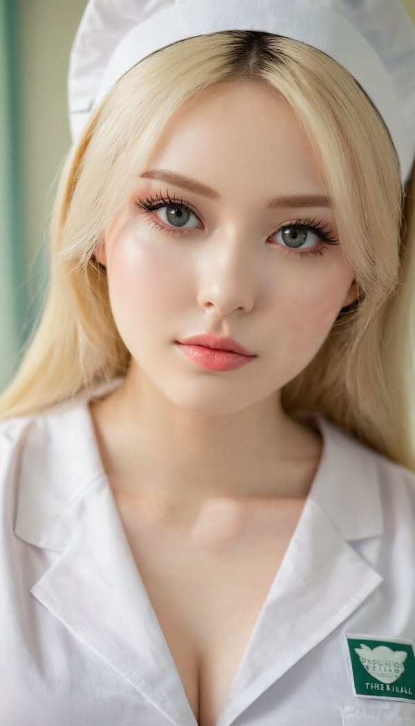 Tags: 21872187, SDXL
{"3": {"inputs": {"seed": 736473700614565, "steps": 32, "cfg": 5.37, "sampler_name": "dpmpp_2m", "scheduler": "karras", "denoise": 1.0, "model": ["27", 0], "positive": ["6", 0], "negative": ["7", 0], "latent_image": ["5", 0]}, "class_type": "KSampler"}, "4": {"inputs": {"ckpt_name": "juggernautxl.safetensors"}, "class_type": "CheckpointLoaderSimple"}, "5": {"inputs": {"width": 768, "height": 1344, "batch_size": 1}, "class_type": "EmptyLatentImage"}, "6": {"inputs": {"text": "26 year old girl, (seductive pose:0.98), (detailed face:0.98), (cute:0.99), (eyelashes:1.12), (sexy lips:1.08), (pale skin:1.07), (beautiful eyes:0.96), (temptress:1.07), (seductive facial expression:1.00), (double eyelids:1.13), (idol:1.14), (slim:0.96), (blush:1.11), (in a seductive pose:0.95), (large perky breasts:0.97), (cleavage:0.97), (thigh gap:0.99), (nurse in uniform:1.14) working in a hospital ward, (portra:1.06), (natural looking skin:1.07), (skin fuzz:1.04), (textured skin:1.09), (detailed skin:1.08), (RAW:1.00), (soft lighting:1.05), (film:1.07), (candid cinema:1.00)", "clip": ["27", 1]}, "class_type": "CLIPTextEncode"}, "7": {"inputs": {"text": "(watermark:1.12), (open mouth:1.12), (low resolution:1.09), (distorted:1.07), (twisted:1.11), (worst quality:1.14), (bad hands:1.09)", "clip": ["27", 1]}, "class_type": "CLIPTextEncode"}, "8": {"inputs": {"samples": ["3", 0], "vae": ["4", 2]}, "class_type": "VAEDecode"}, "25": {"inputs": {"lora_name": "nudify_xl.safetensors", "strength_model": 0.31, "strength_clip": 0.01, "model": ["4", 0], "clip": ["4", 1]}, "class_type": "LoraLoader"}, "26": {"inputs": {"lora_name": "shirtlift_SDXL_v2.safetensors", "strength_model": 0.11, "strength_clip": 0.05, "model": ["25", 0], "clip": ["25", 1]}, "class_type": "LoraLoader"}, "27": {"inputs": {"lora_name": "PerfectEyesXL.safetensors", "strength_model": 0.14, "strength_clip": 0.05, "model": ["26", 0], "clip": ["26", 1]}, "class_type": "LoraLoader"}, "30": {"inputs": {"model_name": "4x_NMKD-Superscale-SP_178000_G.pth"}, "class_type": "UpscaleModelLoader"}, "31": {"inputs": {"upscale_model": ["30", 0], "image": ["8", 0]}, "class_type": "ImageUpscaleWithModel"}, "32": {"inputs": {"upscale_method": "lanczos", "scale_by": 0.5, "image": ["31", 0]}, "class_type": "ImageScaleBy"}, "33": {"inputs": {"pixels": ["32", 0], "vae": ["4", 2]}, "class_type": "VAEEncode"}, "34": {"inputs": {"seed": 736473700614565, "steps": 32, "cfg": 5.37, "sampler_name": "dpmpp_2m", "scheduler": "karras", "denoise": 0.3, "model": ["27", 0], "positive": ["6", 0], "negative": ["7", 0], "latent_image": ["33", 0]}, "class_type": "KSampler"}, "36": {"inputs": {"samples": ["34", 0], "vae": ["4", 2]}, "class_type": "VAEDecode"}, "39": {"inputs": {"filename_prefix": "comfyapi-1713345865989", "images": ["36", 0]}, "class_type": "SaveImage"}}