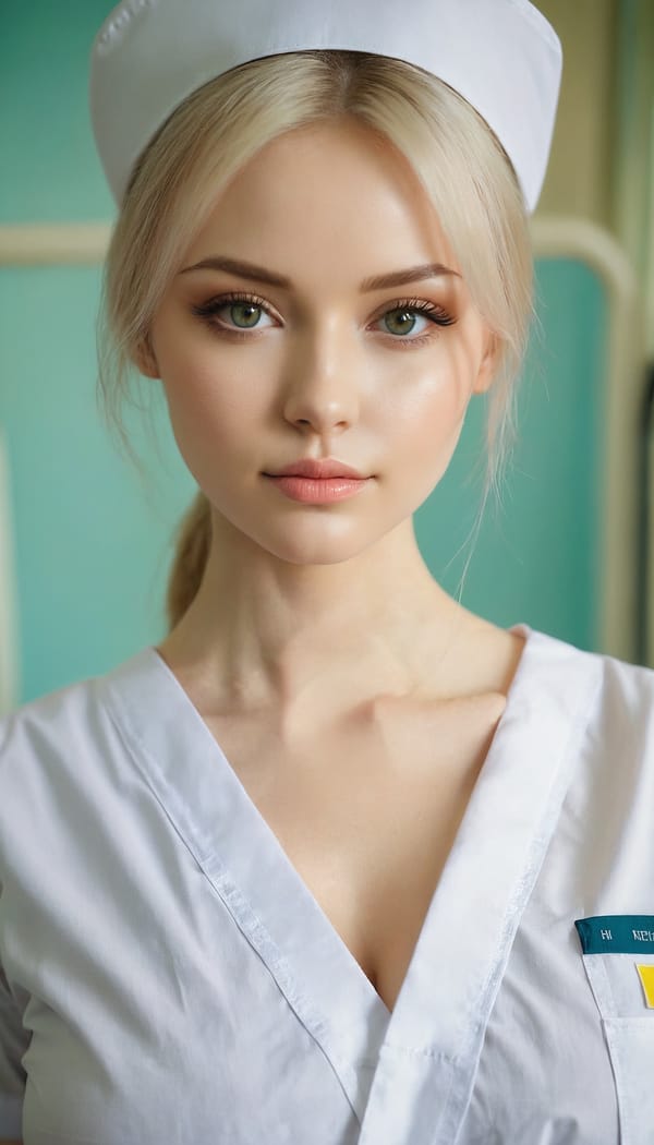 Tags: 21872187, SDXL
{"3": {"inputs": {"seed": 616209710508762, "steps": 64, "cfg": 6.47, "sampler_name": "dpmpp_2m", "scheduler": "karras", "denoise": 1.0, "model": ["27", 0], "positive": ["6", 0], "negative": ["7", 0], "latent_image": ["5", 0]}, "class_type": "KSampler"}, "4": {"inputs": {"ckpt_name": "juggernautxl.safetensors"}, "class_type": "CheckpointLoaderSimple"}, "5": {"inputs": {"width": 768, "height": 1344, "batch_size": 1}, "class_type": "EmptyLatentImage"}, "6": {"inputs": {"text": "27 year old girl, (ukrainian:1.00), (cute:0.98), (slim:1.08), (detailed face:1.09), (seductive pose:1.05), (idol:1.11), (sexy lips:1.03), (temptress:1.04), (eyelashes:1.02), (beautiful eyes:0.99), (double eyelids:1.03), (blush:1.03), (pale skin:1.05), (in a seductive pose:1.05), (large perky breasts:0.96), (cleavage:1.14), (thigh gap:1.01), (nurse in uniform:1.06) working in a hospital ward, (detailed skin:1.04), (candid cinema:1.05), (portra:1.02), (skin fuzz:1.03), (soft lighting:1.04), (textured skin:1.00), (natural looking skin:1.08), (film:1.02), (RAW:1.02)", "clip": ["27", 1]}, "class_type": "CLIPTextEncode"}, "7": {"inputs": {"text": "(open mouth:1.05), (watermark:1.13), (worst quality:1.05), (bad hands:1.12), (distorted:1.05), (low resolution:1.05), (twisted:1.08)", "clip": ["27", 1]}, "class_type": "CLIPTextEncode"}, "8": {"inputs": {"samples": ["3", 0], "vae": ["4", 2]}, "class_type": "VAEDecode"}, "25": {"inputs": {"lora_name": "nudify_xl.safetensors", "strength_model": 0.32, "strength_clip": 0.07, "model": ["4", 0], "clip": ["4", 1]}, "class_type": "LoraLoader"}, "26": {"inputs": {"lora_name": "shirtlift_SDXL_v2.safetensors", "strength_model": 0.03, "strength_clip": 0.05, "model": ["25", 0], "clip": ["25", 1]}, "class_type": "LoraLoader"}, "27": {"inputs": {"lora_name": "PerfectEyesXL.safetensors", "strength_model": 0.13, "strength_clip": 0.19, "model": ["26", 0], "clip": ["26", 1]}, "class_type": "LoraLoader"}, "30": {"inputs": {"model_name": "4x_NMKD-Superscale-SP_178000_G.pth"}, "class_type": "UpscaleModelLoader"}, "31": {"inputs": {"upscale_model": ["30", 0], "image": ["8", 0]}, "class_type": "ImageUpscaleWithModel"}, "32": {"inputs": {"upscale_method": "lanczos", "scale_by": 0.5, "image": ["31", 0]}, "class_type": "ImageScaleBy"}, "33": {"inputs": {"pixels": ["32", 0], "vae": ["4", 2]}, "class_type": "VAEEncode"}, "34": {"inputs": {"seed": 616209710508762, "steps": 64, "cfg": 6.47, "sampler_name": "dpmpp_2m", "scheduler": "karras", "denoise": 0.3, "model": ["27", 0], "positive": ["6", 0], "negative": ["7", 0], "latent_image": ["33", 0]}, "class_type": "KSampler"}, "36": {"inputs": {"samples": ["34", 0], "vae": ["4", 2]}, "class_type": "VAEDecode"}, "39": {"inputs": {"filename_prefix": "comfyapi-1714179786187", "images": ["36", 0]}, "class_type": "SaveImage"}}