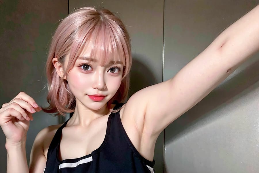 Tags: 21872187
<lora:JapaneseDollLikeness_v15:0.68>, <lora:koreanDollLikeness:0.40>, <lora:YaeMiko_Test:0.49>, (gym outfit:1.13), gym, (seductive pose:1.15), extremely detailed eyes, extremely detailed face, cute, seductive smile, double eyelids, pale skin, textured skin, RAW, best quality, sharp, tall, blush, 1girl, (stunningly attractive:0.96), (dramatic:1.12)
Negative prompt: drawings, sketches, anime, ugly, (worst quality:2.13)
Steps: 48, Sampler: DPM++ 2M Karras, CFG scale: 7.02, Seed: 3923939807, Size: 768x512, Model hash: fc2511737a, Model: chilloutmix_NiPrunedFp32Fix, Seed resize from: -1x-1, Denoising strength: 0.4, Version: v1.2.1, Hires upscale: 2.5, Hires steps: 16, Hires upscaler: ESRGAN_4x