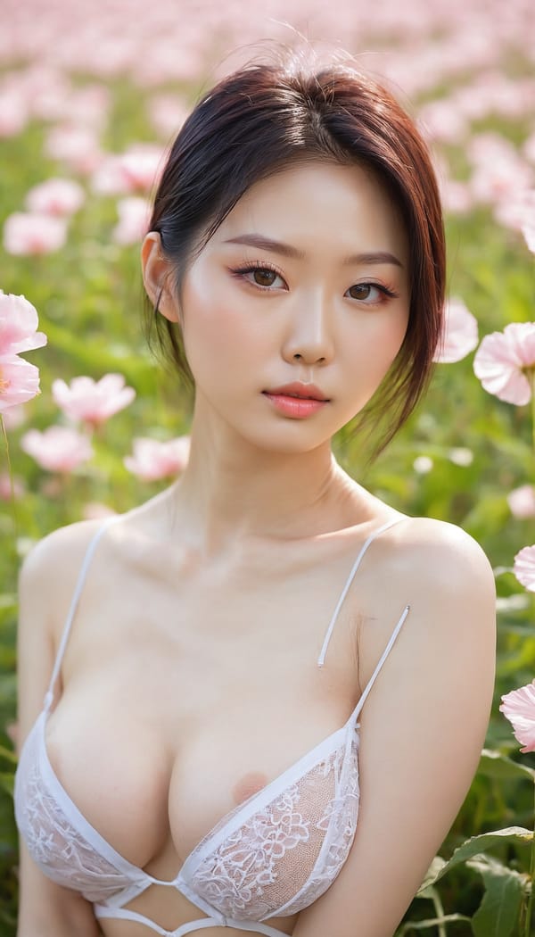 Tags: 21872187, SDXL
{"3": {"inputs": {"seed": 421173169364945, "steps": 32, "cfg": 7.24, "sampler_name": "dpmpp_2m", "scheduler": "karras", "denoise": 1.0, "model": ["27", 0], "positive": ["6", 0], "negative": ["7", 0], "latent_image": ["5", 0]}, "class_type": "KSampler"}, "4": {"inputs": {"ckpt_name": "juggernautxl.safetensors"}, "class_type": "CheckpointLoaderSimple"}, "5": {"inputs": {"width": 768, "height": 1344, "batch_size": 1}, "class_type": "EmptyLatentImage"}, "6": {"inputs": {"text": "27 year old girl, (taiwanese:1.05), (korean:1.07), (irish:0.99), (sexy lips:0.97), (slim:1.08), (beautiful eyes:1.07), (pale skin:1.12), (seductive facial expression:1.14), (detailed face:1.07), (seductive pose:1.10), (blush:0.97), (double eyelids:1.08), (temptress:0.96), (eyelashes:0.97), (idol:1.05), (in a seductive pose:1.08), (large perky breasts:1.01), (cleavage:0.98), (thigh gap:0.97), wearing (translucent clothes:0.97) on a flower field, (RAW:1.05), (natural looking skin:1.05), (skin fuzz:1.08), (soft lighting:1.08), (portra:1.02), (detailed skin:1.03), (film:1.04), (candid cinema:1.08), (textured skin:1.03)", "clip": ["27", 1]}, "class_type": "CLIPTextEncode"}, "7": {"inputs": {"text": "(worst quality:1.10), (low resolution:1.12), (twisted:1.05), (watermark:1.08), (distorted:1.13), (open mouth:1.10), (bad hands:1.07)", "clip": ["27", 1]}, "class_type": "CLIPTextEncode"}, "8": {"inputs": {"samples": ["3", 0], "vae": ["4", 2]}, "class_type": "VAEDecode"}, "25": {"inputs": {"lora_name": "nudify_xl.safetensors", "strength_model": 0.1, "strength_clip": 0.06, "model": ["4", 0], "clip": ["4", 1]}, "class_type": "LoraLoader"}, "26": {"inputs": {"lora_name": "shirtlift_SDXL_v2.safetensors", "strength_model": 0.03, "strength_clip": 0.0, "model": ["25", 0], "clip": ["25", 1]}, "class_type": "LoraLoader"}, "27": {"inputs": {"lora_name": "PerfectEyesXL.safetensors", "strength_model": 0.0, "strength_clip": 0.0, "model": ["26", 0], "clip": ["26", 1]}, "class_type": "LoraLoader"}, "30": {"inputs": {"model_name": "4x_NMKD-Superscale-SP_178000_G.pth"}, "class_type": "UpscaleModelLoader"}, "31": {"inputs": {"upscale_model": ["30", 0], "image": ["8", 0]}, "class_type": "ImageUpscaleWithModel"}, "32": {"inputs": {"upscale_method": "lanczos", "scale_by": 0.5, "image": ["31", 0]}, "class_type": "ImageScaleBy"}, "33": {"inputs": {"pixels": ["32", 0], "vae": ["4", 2]}, "class_type": "VAEEncode"}, "34": {"inputs": {"seed": 421173169364945, "steps": 32, "cfg": 7.24, "sampler_name": "dpmpp_2m", "scheduler": "karras", "denoise": 0.3, "model": ["27", 0], "positive": ["6", 0], "negative": ["7", 0], "latent_image": ["33", 0]}, "class_type": "KSampler"}, "36": {"inputs": {"samples": ["34", 0], "vae": ["4", 2]}, "class_type": "VAEDecode"}, "39": {"inputs": {"filename_prefix": "comfyapi-1716967453803", "images": ["36", 0]}, "class_type": "SaveImage"}}