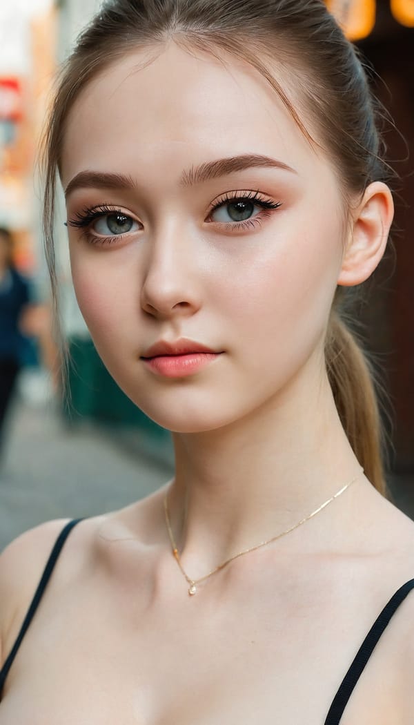 Tags: 21872187, SDXL
{"3": {"inputs": {"seed": 823347603718865, "steps": 64, "cfg": 6.96, "sampler_name": "dpmpp_2m", "scheduler": "karras", "denoise": 1.0, "model": ["27", 0], "positive": ["6", 0], "negative": ["7", 0], "latent_image": ["5", 0]}, "class_type": "KSampler"}, "4": {"inputs": {"ckpt_name": "juggernautXL_v8Rundiffusion.safetensors"}, "class_type": "CheckpointLoaderSimple"}, "5": {"inputs": {"width": 768, "height": 1344, "batch_size": 1}, "class_type": "EmptyLatentImage"}, "6": {"inputs": {"text": "21 year old girl, (russian:1.07), (slim:1.07), (blush:1.00), (idol:0.95), (seductive facial expression:1.12), (double eyelids:0.95), (sexy lips:0.95), (detailed face:1.09), (pale skin:1.14), (eyelashes:1.10), (cute:1.12), (temptress:1.07), (seductive pose:1.14), (beautiful eyes:1.08), (on all fours:0.96), (spreading ass cheeks:1.02), (from behind:0.98), (backboob:1.12), (school uniform:0.99), choker, busy street, (skin fuzz:1.02), (portra:1.03), (film:1.01), (candid cinema:1.01), (soft lighting:1.09), (natural looking skin:1.00), (detailed skin:1.01), (textured skin:1.06)", "clip": ["27", 1]}, "class_type": "CLIPTextEncode"}, "7": {"inputs": {"text": "(worst quality:1.14), (distorted:1.12), (low resolution:1.10), (twisted:1.06), (bad hands:1.06), (watermark:1.10), (open mouth:1.14)", "clip": ["27", 1]}, "class_type": "CLIPTextEncode"}, "8": {"inputs": {"samples": ["3", 0], "vae": ["4", 2]}, "class_type": "VAEDecode"}, "25": {"inputs": {"lora_name": "nudify_xl.safetensors", "strength_model": 0.06, "strength_clip": 0.13, "model": ["4", 0], "clip": ["4", 1]}, "class_type": "LoraLoader"}, "26": {"inputs": {"lora_name": "shirtlift_SDXL_v2.safetensors", "strength_model": 0.07, "strength_clip": 0.03, "model": ["25", 0], "clip": ["25", 1]}, "class_type": "LoraLoader"}, "27": {"inputs": {"lora_name": "PerfectEyesXL.safetensors", "strength_model": 0.11, "strength_clip": 0.11, "model": ["26", 0], "clip": ["26", 1]}, "class_type": "LoraLoader"}, "30": {"inputs": {"model_name": "4x_NMKD-Superscale-SP_178000_G.pth"}, "class_type": "UpscaleModelLoader"}, "31": {"inputs": {"upscale_model": ["30", 0], "image": ["8", 0]}, "class_type": "ImageUpscaleWithModel"}, "32": {"inputs": {"upscale_method": "lanczos", "scale_by": 0.5, "image": ["31", 0]}, "class_type": "ImageScaleBy"}, "33": {"inputs": {"pixels": ["32", 0], "vae": ["4", 2]}, "class_type": "VAEEncode"}, "34": {"inputs": {"seed": 823347603718865, "steps": 64, "cfg": 6.96, "sampler_name": "dpmpp_2m", "scheduler": "karras", "denoise": 0.3, "model": ["27", 0], "positive": ["6", 0], "negative": ["7", 0], "latent_image": ["33", 0]}, "class_type": "KSampler"}, "36": {"inputs": {"samples": ["34", 0], "vae": ["4", 2]}, "class_type": "VAEDecode"}, "39": {"inputs": {"filename_prefix": "comfyapi-1708269184286", "images": ["36", 0]}, "class_type": "SaveImage"}}