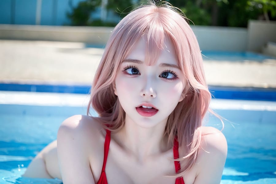Tags: 21872187
<lora:JapaneseDollLikeness_v15:0.46>, <lora:koreanDollLikeness:0.58>, <lora:YaeMiko_Test:0.37>, (russian:1.01), (swimsuit:0.96), swimming pool, <lora:ahegao-x-v4:0.64>, ahegao face, pleasure, extremely detailed face, cute, (photorealistic:0.99), sexy lips, seductive smile, double eyelids, eyelashes, pale skin, perky breasts, full body portrait, RAW, best quality, tall, delicate and beautiful girl, 1girl
Negative prompt: drawings, sketches, ugly, disfigured, (normal quality:2.14), (worst quality:1.94)
Steps: 32, Sampler: DPM++ 2M Karras, CFG scale: 5.43, Seed: 920150854, Size: 768x512, Model hash: fc2511737a, Model: chilloutmix_NiPrunedFp32Fix, Seed resize from: -1x-1, Denoising strength: 0.4, Version: v1.2.1, Hires upscale: 2.0, Hires steps: 16, Hires upscaler: ESRGAN_4x