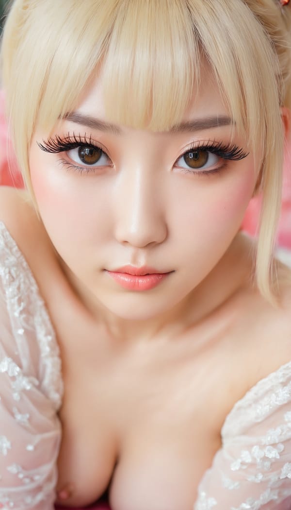 Tags: 21872187, SDXL
{"3": {"inputs": {"seed": 757332337001222, "steps": 32, "cfg": 5.29, "sampler_name": "dpmpp_2m", "scheduler": "karras", "denoise": 1.0, "model": ["27", 0], "positive": ["6", 0], "negative": ["7", 0], "latent_image": ["5", 0]}, "class_type": "KSampler"}, "4": {"inputs": {"ckpt_name": "juggernautxl.safetensors"}, "class_type": "CheckpointLoaderSimple"}, "5": {"inputs": {"width": 768, "height": 1344, "batch_size": 1}, "class_type": "EmptyLatentImage"}, "6": {"inputs": {"text": "26 year old girl, (japanese:1.04), (cute:1.01), (eyelashes:1.14), (beautiful eyes:1.06), (detailed face:1.13), (blush:0.96), (seductive facial expression:1.10), (pale skin:1.12), (sexy lips:1.01), (double eyelids:0.98), (seductive pose:1.13), (idol:1.11), (temptress:1.07), (slim:0.99), (on all fours:1.08), (spreading ass cheeks:1.02), (from behind:1.05), (backboob:1.02), (in a cosplay:1.02) at comiket posing for camera, (portra:1.01), (detailed skin:1.04), (textured skin:1.09), (RAW:1.03), (candid cinema:1.06), (skin fuzz:1.07), (film:1.00), (soft lighting:1.07), (natural looking skin:1.05)", "clip": ["27", 1]}, "class_type": "CLIPTextEncode"}, "7": {"inputs": {"text": "(watermark:1.06), (worst quality:1.09), (bad hands:1.13), (distorted:1.05), (open mouth:1.08), (twisted:1.09), (low resolution:1.10)", "clip": ["27", 1]}, "class_type": "CLIPTextEncode"}, "8": {"inputs": {"samples": ["3", 0], "vae": ["4", 2]}, "class_type": "VAEDecode"}, "25": {"inputs": {"lora_name": "nudify_xl.safetensors", "strength_model": 0.23, "strength_clip": 0.03, "model": ["4", 0], "clip": ["4", 1]}, "class_type": "LoraLoader"}, "26": {"inputs": {"lora_name": "shirtlift_SDXL_v2.safetensors", "strength_model": 0.1, "strength_clip": 0.02, "model": ["25", 0], "clip": ["25", 1]}, "class_type": "LoraLoader"}, "27": {"inputs": {"lora_name": "PerfectEyesXL.safetensors", "strength_model": 0.19, "strength_clip": 0.01, "model": ["26", 0], "clip": ["26", 1]}, "class_type": "LoraLoader"}, "30": {"inputs": {"model_name": "4x_NMKD-Superscale-SP_178000_G.pth"}, "class_type": "UpscaleModelLoader"}, "31": {"inputs": {"upscale_model": ["30", 0], "image": ["8", 0]}, "class_type": "ImageUpscaleWithModel"}, "32": {"inputs": {"upscale_method": "lanczos", "scale_by": 0.5, "image": ["31", 0]}, "class_type": "ImageScaleBy"}, "33": {"inputs": {"pixels": ["32", 0], "vae": ["4", 2]}, "class_type": "VAEEncode"}, "34": {"inputs": {"seed": 757332337001222, "steps": 32, "cfg": 5.29, "sampler_name": "dpmpp_2m", "scheduler": "karras", "denoise": 0.3, "model": ["27", 0], "positive": ["6", 0], "negative": ["7", 0], "latent_image": ["33", 0]}, "class_type": "KSampler"}, "36": {"inputs": {"samples": ["34", 0], "vae": ["4", 2]}, "class_type": "VAEDecode"}, "39": {"inputs": {"filename_prefix": "comfyapi-1734962478712", "images": ["36", 0]}, "class_type": "SaveImage"}}