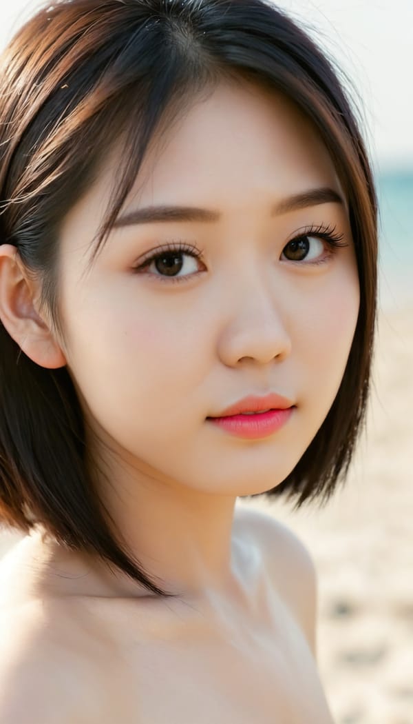 Tags: 21872187, SDXL
{"3": {"inputs": {"seed": 283129167720683, "steps": 64, "cfg": 6.17, "sampler_name": "dpmpp_2m", "scheduler": "karras", "denoise": 1.0, "model": ["27", 0], "positive": ["6", 0], "negative": ["7", 0], "latent_image": ["5", 0]}, "class_type": "KSampler"}, "4": {"inputs": {"ckpt_name": "juggernautXL_v8Rundiffusion.safetensors"}, "class_type": "CheckpointLoaderSimple"}, "5": {"inputs": {"width": 768, "height": 1344, "batch_size": 1}, "class_type": "EmptyLatentImage"}, "6": {"inputs": {"text": "24 year old girl, (chinese:1.11), (sexy lips:0.97), (double eyelids:1.13), (idol:1.03), (detailed face:1.04), (cute:0.97), (pale skin:0.96), (eyelashes:1.12), (temptress:1.08), (seductive pose:0.98), (blush:1.01), (seductive facial expression:1.02), (slim:1.06), (beautiful eyes:1.06), (perky ass:0.96), (exposed ass:1.01), (looking back:0.99), (sexy ass:0.97), (thigh gap:0.98), strolling (nude:0.96) at a beach, (film:1.05), (skin fuzz:1.08), (RAW:1.00), (soft lighting:1.06), (portra:1.03), (detailed skin:1.02), (textured skin:1.07), (natural looking skin:1.01), (candid cinema:1.07)", "clip": ["27", 1]}, "class_type": "CLIPTextEncode"}, "7": {"inputs": {"text": "(worst quality:1.11), (bad hands:1.08), (open mouth:1.13), (distorted:1.07), (low resolution:1.09), (twisted:1.05), (watermark:1.05)", "clip": ["27", 1]}, "class_type": "CLIPTextEncode"}, "8": {"inputs": {"samples": ["3", 0], "vae": ["4", 2]}, "class_type": "VAEDecode"}, "25": {"inputs": {"lora_name": "nudify_xl.safetensors", "strength_model": 0.37, "strength_clip": 0.18, "model": ["4", 0], "clip": ["4", 1]}, "class_type": "LoraLoader"}, "26": {"inputs": {"lora_name": "shirtlift_SDXL_v2.safetensors", "strength_model": 0.15, "strength_clip": 0.14, "model": ["25", 0], "clip": ["25", 1]}, "class_type": "LoraLoader"}, "27": {"inputs": {"lora_name": "PerfectEyesXL.safetensors", "strength_model": 0.07, "strength_clip": 0.17, "model": ["26", 0], "clip": ["26", 1]}, "class_type": "LoraLoader"}, "30": {"inputs": {"model_name": "4x_NMKD-Superscale-SP_178000_G.pth"}, "class_type": "UpscaleModelLoader"}, "31": {"inputs": {"upscale_model": ["30", 0], "image": ["8", 0]}, "class_type": "ImageUpscaleWithModel"}, "32": {"inputs": {"upscale_method": "lanczos", "scale_by": 0.5, "image": ["31", 0]}, "class_type": "ImageScaleBy"}, "33": {"inputs": {"pixels": ["32", 0], "vae": ["4", 2]}, "class_type": "VAEEncode"}, "34": {"inputs": {"seed": 283129167720683, "steps": 64, "cfg": 6.17, "sampler_name": "dpmpp_2m", "scheduler": "karras", "denoise": 0.3, "model": ["27", 0], "positive": ["6", 0], "negative": ["7", 0], "latent_image": ["33", 0]}, "class_type": "KSampler"}, "36": {"inputs": {"samples": ["34", 0], "vae": ["4", 2]}, "class_type": "VAEDecode"}, "39": {"inputs": {"filename_prefix": "comfyapi-1708034753299", "images": ["36", 0]}, "class_type": "SaveImage"}}