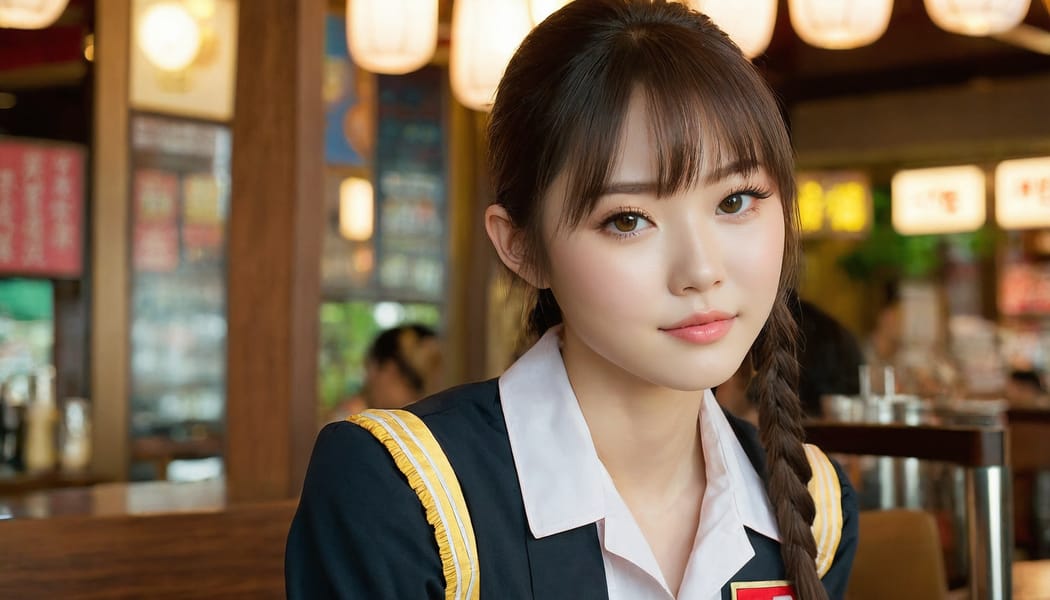 Tags: 21872187, SDXL
{"3": {"inputs": {"seed": 116391172382171, "steps": 32, "cfg": 5.78, "sampler_name": "dpmpp_2m", "scheduler": "karras", "denoise": 1.0, "model": ["27", 0], "positive": ["6", 0], "negative": ["7", 0], "latent_image": ["5", 0]}, "class_type": "KSampler"}, "4": {"inputs": {"ckpt_name": "juggernautxl.safetensors"}, "class_type": "CheckpointLoaderSimple"}, "5": {"inputs": {"width": 1344, "height": 768, "batch_size": 1}, "class_type": "EmptyLatentImage"}, "6": {"inputs": {"text": "20 year old girl, (japanese:1.14), (ukrainian:1.10), (temptress:1.07), (slim:1.03), (seductive pose:0.99), (idol:0.99), (eyelashes:0.95), (blush:0.96), (sexy lips:1.03), (cute:1.02), (beautiful eyes:0.99), (seductive facial expression:1.08), (pale skin:0.99), (detailed face:1.05), (perky ass:1.06), (exposed ass:0.99), (looking back:1.00), (sexy ass:1.02), (thigh gap:1.07), (a waitress in uniform:1.13) working at a restaurant, (soft lighting:1.05), (skin fuzz:1.06), (candid cinema:1.06), (portra:1.08), (RAW:1.07), (textured skin:1.02), (detailed skin:1.03), (film:1.02), (natural looking skin:1.02)", "clip": ["27", 1]}, "class_type": "CLIPTextEncode"}, "7": {"inputs": {"text": "(distorted:1.09), (twisted:1.11), (bad hands:1.11), (low resolution:1.13), (open mouth:1.11), (worst quality:1.12), (watermark:1.07)", "clip": ["27", 1]}, "class_type": "CLIPTextEncode"}, "8": {"inputs": {"samples": ["3", 0], "vae": ["4", 2]}, "class_type": "VAEDecode"}, "25": {"inputs": {"lora_name": "nudify_xl.safetensors", "strength_model": 0.13, "strength_clip": 0.02, "model": ["4", 0], "clip": ["4", 1]}, "class_type": "LoraLoader"}, "26": {"inputs": {"lora_name": "shirtlift_SDXL_v2.safetensors", "strength_model": 0.09, "strength_clip": 0.19, "model": ["25", 0], "clip": ["25", 1]}, "class_type": "LoraLoader"}, "27": {"inputs": {"lora_name": "PerfectEyesXL.safetensors", "strength_model": 0.01, "strength_clip": 0.09, "model": ["26", 0], "clip": ["26", 1]}, "class_type": "LoraLoader"}, "30": {"inputs": {"model_name": "4x_NMKD-Superscale-SP_178000_G.pth"}, "class_type": "UpscaleModelLoader"}, "31": {"inputs": {"upscale_model": ["30", 0], "image": ["8", 0]}, "class_type": "ImageUpscaleWithModel"}, "32": {"inputs": {"upscale_method": "lanczos", "scale_by": 0.5, "image": ["31", 0]}, "class_type": "ImageScaleBy"}, "33": {"inputs": {"pixels": ["32", 0], "vae": ["4", 2]}, "class_type": "VAEEncode"}, "34": {"inputs": {"seed": 116391172382171, "steps": 32, "cfg": 5.78, "sampler_name": "dpmpp_2m", "scheduler": "karras", "denoise": 0.3, "model": ["27", 0], "positive": ["6", 0], "negative": ["7", 0], "latent_image": ["33", 0]}, "class_type": "KSampler"}, "36": {"inputs": {"samples": ["34", 0], "vae": ["4", 2]}, "class_type": "VAEDecode"}, "39": {"inputs": {"filename_prefix": "comfyapi-1735928555769", "images": ["36", 0]}, "class_type": "SaveImage"}}