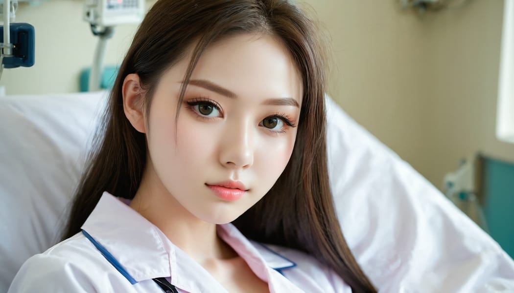 Tags: 21872187, SDXL
{"3": {"inputs": {"seed": 776109850466137, "steps": 64, "cfg": 7.87, "sampler_name": "dpmpp_2m", "scheduler": "karras", "denoise": 1.0, "model": ["27", 0], "positive": ["6", 0], "negative": ["7", 0], "latent_image": ["5", 0]}, "class_type": "KSampler"}, "4": {"inputs": {"ckpt_name": "juggernautxl.safetensors"}, "class_type": "CheckpointLoaderSimple"}, "5": {"inputs": {"width": 1344, "height": 768, "batch_size": 1}, "class_type": "EmptyLatentImage"}, "6": {"inputs": {"text": "18 year old girl, (beautiful eyes:1.00), (blush:0.99), (idol:1.14), (double eyelids:1.11), (slim:1.12), (detailed face:1.03), (sexy lips:0.98), (seductive pose:1.14), (temptress:0.95), (cute:1.10), (eyelashes:1.01), (seductive facial expression:1.04), (pale skin:1.00), (in a seductive pose:1.09), (large perky breasts:0.99), (cleavage:1.14), (thigh gap:0.95), (nurse in uniform:1.00) working in a hospital ward, (detailed skin:1.00), (RAW:1.06), (natural looking skin:1.04), (portra:1.02), (soft lighting:1.05), (textured skin:1.01), (film:1.05), (candid cinema:1.01), (skin fuzz:1.07)", "clip": ["27", 1]}, "class_type": "CLIPTextEncode"}, "7": {"inputs": {"text": "(bad hands:1.11), (watermark:1.13), (open mouth:1.09), (distorted:1.10), (twisted:1.14), (low resolution:1.09), (worst quality:1.07)", "clip": ["27", 1]}, "class_type": "CLIPTextEncode"}, "8": {"inputs": {"samples": ["3", 0], "vae": ["4", 2]}, "class_type": "VAEDecode"}, "25": {"inputs": {"lora_name": "nudify_xl.safetensors", "strength_model": 0.01, "strength_clip": 0.15, "model": ["4", 0], "clip": ["4", 1]}, "class_type": "LoraLoader"}, "26": {"inputs": {"lora_name": "shirtlift_SDXL_v2.safetensors", "strength_model": 0.05, "strength_clip": 0.16, "model": ["25", 0], "clip": ["25", 1]}, "class_type": "LoraLoader"}, "27": {"inputs": {"lora_name": "PerfectEyesXL.safetensors", "strength_model": 0.14, "strength_clip": 0.09, "model": ["26", 0], "clip": ["26", 1]}, "class_type": "LoraLoader"}, "30": {"inputs": {"model_name": "4x_NMKD-Superscale-SP_178000_G.pth"}, "class_type": "UpscaleModelLoader"}, "31": {"inputs": {"upscale_model": ["30", 0], "image": ["8", 0]}, "class_type": "ImageUpscaleWithModel"}, "32": {"inputs": {"upscale_method": "lanczos", "scale_by": 0.5, "image": ["31", 0]}, "class_type": "ImageScaleBy"}, "33": {"inputs": {"pixels": ["32", 0], "vae": ["4", 2]}, "class_type": "VAEEncode"}, "34": {"inputs": {"seed": 776109850466137, "steps": 64, "cfg": 7.87, "sampler_name": "dpmpp_2m", "scheduler": "karras", "denoise": 0.3, "model": ["27", 0], "positive": ["6", 0], "negative": ["7", 0], "latent_image": ["33", 0]}, "class_type": "KSampler"}, "36": {"inputs": {"samples": ["34", 0], "vae": ["4", 2]}, "class_type": "VAEDecode"}, "39": {"inputs": {"filename_prefix": "comfyapi-1717061330237", "images": ["36", 0]}, "class_type": "SaveImage"}}