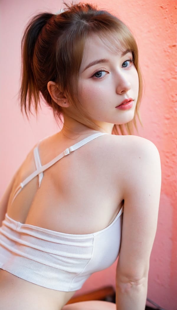 Tags: 21872187, SDXL
{"3": {"inputs": {"seed": 861585808128287, "steps": 32, "cfg": 7.48, "sampler_name": "dpmpp_2m", "scheduler": "karras", "denoise": 1.0, "model": ["27", 0], "positive": ["6", 0], "negative": ["7", 0], "latent_image": ["5", 0]}, "class_type": "KSampler"}, "4": {"inputs": {"ckpt_name": "leosamsHelloworldSDXL_helloworldSDXL32DPO.safetensors"}, "class_type": "CheckpointLoaderSimple"}, "5": {"inputs": {"width": 768, "height": 1344, "batch_size": 1}, "class_type": "EmptyLatentImage"}, "6": {"inputs": {"text": "25 year old girl, (irish:1.00), (russian:0.95), (cute:1.00), (pale skin:1.10), (seductive facial expression:1.01), (blush:1.11), (detailed face:1.08), (seductive pose:1.09), (sexy lips:1.00), (double eyelids:0.95), (idol:1.03), (beautiful eyes:1.07), (temptress:1.04), (on all fours:1.00), (spreading ass cheeks:0.97), (from behind:1.04), (backboob:1.14), (white tanktop:1.00), busy street, (soft lighting:1.09), (skin fuzz:1.03), (natural looking skin:1.00), (film:1.06), (detailed skin:1.02), (RAW:1.02), (textured skin:1.00), (portra:1.06), (candid cinema:1.04)", "clip": ["27", 1]}, "class_type": "CLIPTextEncode"}, "7": {"inputs": {"text": "(bad hands:1.06), (twisted:1.14), (low resolution:1.13), (watermark:1.06), (distorted:1.08), (worst quality:1.05), (open mouth:1.10)", "clip": ["27", 1]}, "class_type": "CLIPTextEncode"}, "8": {"inputs": {"samples": ["3", 0], "vae": ["4", 2]}, "class_type": "VAEDecode"}, "25": {"inputs": {"lora_name": "nudify_xl.safetensors", "strength_model": 0.19, "strength_clip": 0.31, "model": ["4", 0], "clip": ["4", 1]}, "class_type": "LoraLoader"}, "26": {"inputs": {"lora_name": "shirtlift_SDXL_v2.safetensors", "strength_model": 0.05, "strength_clip": 0.16, "model": ["25", 0], "clip": ["25", 1]}, "class_type": "LoraLoader"}, "27": {"inputs": {"lora_name": "PerfectEyesXL.safetensors", "strength_model": 0.13, "strength_clip": 0.13, "model": ["26", 0], "clip": ["26", 1]}, "class_type": "LoraLoader"}, "30": {"inputs": {"model_name": "4x_NMKD-Superscale-SP_178000_G.pth"}, "class_type": "UpscaleModelLoader"}, "31": {"inputs": {"upscale_model": ["30", 0], "image": ["8", 0]}, "class_type": "ImageUpscaleWithModel"}, "32": {"inputs": {"upscale_method": "lanczos", "scale_by": 0.5, "image": ["31", 0]}, "class_type": "ImageScaleBy"}, "33": {"inputs": {"pixels": ["32", 0], "vae": ["4", 2]}, "class_type": "VAEEncode"}, "34": {"inputs": {"seed": 861585808128287, "steps": 32, "cfg": 7.48, "sampler_name": "dpmpp_2m", "scheduler": "karras", "denoise": 0.3, "model": ["27", 0], "positive": ["6", 0], "negative": ["7", 0], "latent_image": ["33", 0]}, "class_type": "KSampler"}, "36": {"inputs": {"samples": ["34", 0], "vae": ["4", 2]}, "class_type": "VAEDecode"}, "39": {"inputs": {"filename_prefix": "comfyapi-1708252877530", "images": ["36", 0]}, "class_type": "SaveImage"}}