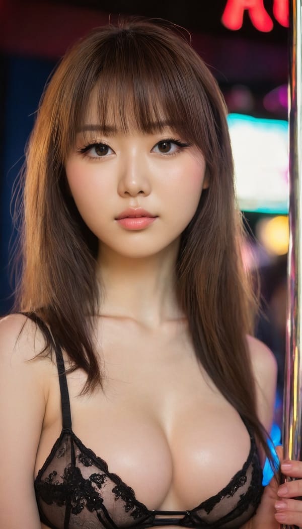 Tags: 21872187, SDXL
{"3": {"inputs": {"seed": 814504760055127, "steps": 32, "cfg": 5.25, "sampler_name": "dpmpp_2m", "scheduler": "karras", "denoise": 1.0, "model": ["27", 0], "positive": ["6", 0], "negative": ["7", 0], "latent_image": ["5", 0]}, "class_type": "KSampler"}, "4": {"inputs": {"ckpt_name": "juggernautxl.safetensors"}, "class_type": "CheckpointLoaderSimple"}, "5": {"inputs": {"width": 768, "height": 1344, "batch_size": 1}, "class_type": "EmptyLatentImage"}, "6": {"inputs": {"text": "22 year old girl, (japanese:1.06), (irish:1.01), (cute:1.10), (double eyelids:1.00), (slim:1.07), (idol:1.05), (temptress:1.11), (seductive pose:1.02), (blush:1.03), (eyelashes:0.97), (pale skin:0.96), (seductive facial expression:1.13), (sexy lips:1.04), (detailed face:0.98), (beautiful eyes:1.06), (in a seductive pose:1.00), (large perky breasts:0.98), (cleavage:1.01), (thigh gap:1.04), (a pole dancer:1.06) at a night club, (film:1.05), (textured skin:1.04), (candid cinema:1.00), (natural looking skin:1.07), (detailed skin:1.00), (skin fuzz:1.03), (soft lighting:1.07), (RAW:1.01), (portra:1.06)", "clip": ["27", 1]}, "class_type": "CLIPTextEncode"}, "7": {"inputs": {"text": "(twisted:1.08), (low resolution:1.14), (open mouth:1.12), (bad hands:1.12), (distorted:1.13), (watermark:1.06), (worst quality:1.13)", "clip": ["27", 1]}, "class_type": "CLIPTextEncode"}, "8": {"inputs": {"samples": ["3", 0], "vae": ["4", 2]}, "class_type": "VAEDecode"}, "25": {"inputs": {"lora_name": "nudify_xl.safetensors", "strength_model": 0.15, "strength_clip": 0.26, "model": ["4", 0], "clip": ["4", 1]}, "class_type": "LoraLoader"}, "26": {"inputs": {"lora_name": "shirtlift_SDXL_v2.safetensors", "strength_model": 0.04, "strength_clip": 0.12, "model": ["25", 0], "clip": ["25", 1]}, "class_type": "LoraLoader"}, "27": {"inputs": {"lora_name": "PerfectEyesXL.safetensors", "strength_model": 0.16, "strength_clip": 0.08, "model": ["26", 0], "clip": ["26", 1]}, "class_type": "LoraLoader"}, "30": {"inputs": {"model_name": "4x_NMKD-Superscale-SP_178000_G.pth"}, "class_type": "UpscaleModelLoader"}, "31": {"inputs": {"upscale_model": ["30", 0], "image": ["8", 0]}, "class_type": "ImageUpscaleWithModel"}, "32": {"inputs": {"upscale_method": "lanczos", "scale_by": 0.5, "image": ["31", 0]}, "class_type": "ImageScaleBy"}, "33": {"inputs": {"pixels": ["32", 0], "vae": ["4", 2]}, "class_type": "VAEEncode"}, "34": {"inputs": {"seed": 814504760055127, "steps": 32, "cfg": 5.25, "sampler_name": "dpmpp_2m", "scheduler": "karras", "denoise": 0.3, "model": ["27", 0], "positive": ["6", 0], "negative": ["7", 0], "latent_image": ["33", 0]}, "class_type": "KSampler"}, "36": {"inputs": {"samples": ["34", 0], "vae": ["4", 2]}, "class_type": "VAEDecode"}, "39": {"inputs": {"filename_prefix": "comfyapi-1717546202514", "images": ["36", 0]}, "class_type": "SaveImage"}}