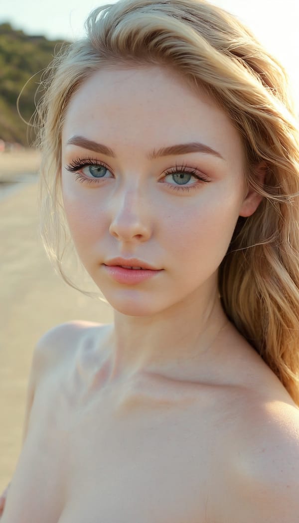 Tags: 21872187, SDXL
{"3": {"inputs": {"seed": 790323684507795, "steps": 32, "cfg": 7.61, "sampler_name": "dpmpp_2m", "scheduler": "karras", "denoise": 1.0, "model": ["27", 0], "positive": ["6", 0], "negative": ["7", 0], "latent_image": ["5", 0]}, "class_type": "KSampler"}, "4": {"inputs": {"ckpt_name": "juggernautxl.safetensors"}, "class_type": "CheckpointLoaderSimple"}, "5": {"inputs": {"width": 768, "height": 1344, "batch_size": 1}, "class_type": "EmptyLatentImage"}, "6": {"inputs": {"text": "25 year old girl, (beautiful eyes:1.13), (detailed face:1.13), (blush:1.12), (cute:1.03), (eyelashes:1.11), (seductive facial expression:0.99), (pale skin:1.13), (sexy lips:1.14), (temptress:1.10), (idol:0.95), (double eyelids:1.05), (perky ass:1.05), (exposed ass:0.99), (looking back:1.13), (sexy ass:1.02), (thigh gap:1.04), strolling (nude:1.10) at a beach, (natural looking skin:1.08), (film:1.01), (detailed skin:1.04), (skin fuzz:1.04), (candid cinema:1.03), (RAW:1.08), (portra:1.00), (textured skin:1.08), (soft lighting:1.04)", "clip": ["27", 1]}, "class_type": "CLIPTextEncode"}, "7": {"inputs": {"text": "(distorted:1.06), (bad hands:1.14), (watermark:1.07), (worst quality:1.06), (open mouth:1.12), (low resolution:1.13)", "clip": ["27", 1]}, "class_type": "CLIPTextEncode"}, "8": {"inputs": {"samples": ["3", 0], "vae": ["4", 2]}, "class_type": "VAEDecode"}, "25": {"inputs": {"lora_name": "nudify_xl.safetensors", "strength_model": 0.02, "strength_clip": 0.37, "model": ["4", 0], "clip": ["4", 1]}, "class_type": "LoraLoader"}, "26": {"inputs": {"lora_name": "shirtlift_SDXL_v2.safetensors", "strength_model": 0.11, "strength_clip": 0.11, "model": ["25", 0], "clip": ["25", 1]}, "class_type": "LoraLoader"}, "27": {"inputs": {"lora_name": "PerfectEyesXL.safetensors", "strength_model": 0.0, "strength_clip": 0.06, "model": ["26", 0], "clip": ["26", 1]}, "class_type": "LoraLoader"}, "30": {"inputs": {"model_name": "4x_NMKD-Superscale-SP_178000_G.pth"}, "class_type": "UpscaleModelLoader"}, "31": {"inputs": {"upscale_model": ["30", 0], "image": ["8", 0]}, "class_type": "ImageUpscaleWithModel"}, "32": {"inputs": {"upscale_method": "lanczos", "scale_by": 0.5, "image": ["31", 0]}, "class_type": "ImageScaleBy"}, "33": {"inputs": {"pixels": ["32", 0], "vae": ["4", 2]}, "class_type": "VAEEncode"}, "34": {"inputs": {"seed": 790323684507795, "steps": 32, "cfg": 7.61, "sampler_name": "dpmpp_2m", "scheduler": "karras", "denoise": 0.3, "model": ["27", 0], "positive": ["6", 0], "negative": ["7", 0], "latent_image": ["33", 0]}, "class_type": "KSampler"}, "36": {"inputs": {"samples": ["34", 0], "vae": ["4", 2]}, "class_type": "VAEDecode"}, "39": {"inputs": {"filename_prefix": "comfyapi-1726507320650", "images": ["36", 0]}, "class_type": "SaveImage"}}