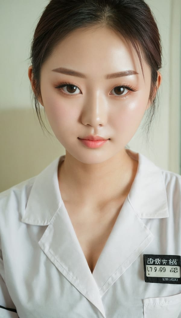 Tags: 21872187, SDXL
{"3": {"inputs": {"seed": 195905555873366, "steps": 32, "cfg": 5.35, "sampler_name": "dpmpp_2m", "scheduler": "karras", "denoise": 1.0, "model": ["27", 0], "positive": ["6", 0], "negative": ["7", 0], "latent_image": ["5", 0]}, "class_type": "KSampler"}, "4": {"inputs": {"ckpt_name": "juggernautxl.safetensors"}, "class_type": "CheckpointLoaderSimple"}, "5": {"inputs": {"width": 768, "height": 1344, "batch_size": 1}, "class_type": "EmptyLatentImage"}, "6": {"inputs": {"text": "21 year old girl, (taiwanese:0.99), (eyelashes:0.96), (slim:1.07), (seductive facial expression:0.99), (sexy lips:1.11), (pale skin:1.12), (double eyelids:1.12), (temptress:1.13), (blush:1.07), (cute:1.14), (detailed face:1.01), (seductive pose:1.09), (in a seductive pose:1.04), (large perky breasts:0.96), (cleavage:1.12), (thigh gap:1.05), (nurse in uniform:1.04) working in a hospital ward, (film:1.00), (textured skin:1.01), (natural looking skin:1.05), (candid cinema:1.08), (portra:1.05), (RAW:1.00), (detailed skin:1.05), (skin fuzz:1.00), (soft lighting:1.01)", "clip": ["27", 1]}, "class_type": "CLIPTextEncode"}, "7": {"inputs": {"text": "(distorted:1.14), (low resolution:1.13), (worst quality:1.08), (open mouth:1.06), (watermark:1.09), (twisted:1.14), (bad hands:1.11)", "clip": ["27", 1]}, "class_type": "CLIPTextEncode"}, "8": {"inputs": {"samples": ["3", 0], "vae": ["4", 2]}, "class_type": "VAEDecode"}, "25": {"inputs": {"lora_name": "nudify_xl.safetensors", "strength_model": 0.26, "strength_clip": 0.35, "model": ["4", 0], "clip": ["4", 1]}, "class_type": "LoraLoader"}, "26": {"inputs": {"lora_name": "shirtlift_SDXL_v2.safetensors", "strength_model": 0.05, "strength_clip": 0.02, "model": ["25", 0], "clip": ["25", 1]}, "class_type": "LoraLoader"}, "27": {"inputs": {"lora_name": "PerfectEyesXL.safetensors", "strength_model": 0.03, "strength_clip": 0.12, "model": ["26", 0], "clip": ["26", 1]}, "class_type": "LoraLoader"}, "30": {"inputs": {"model_name": "4x_NMKD-Superscale-SP_178000_G.pth"}, "class_type": "UpscaleModelLoader"}, "31": {"inputs": {"upscale_model": ["30", 0], "image": ["8", 0]}, "class_type": "ImageUpscaleWithModel"}, "32": {"inputs": {"upscale_method": "lanczos", "scale_by": 0.5, "image": ["31", 0]}, "class_type": "ImageScaleBy"}, "33": {"inputs": {"pixels": ["32", 0], "vae": ["4", 2]}, "class_type": "VAEEncode"}, "34": {"inputs": {"seed": 195905555873366, "steps": 32, "cfg": 5.35, "sampler_name": "dpmpp_2m", "scheduler": "karras", "denoise": 0.3, "model": ["27", 0], "positive": ["6", 0], "negative": ["7", 0], "latent_image": ["33", 0]}, "class_type": "KSampler"}, "36": {"inputs": {"samples": ["34", 0], "vae": ["4", 2]}, "class_type": "VAEDecode"}, "39": {"inputs": {"filename_prefix": "comfyapi-1726808614779", "images": ["36", 0]}, "class_type": "SaveImage"}}