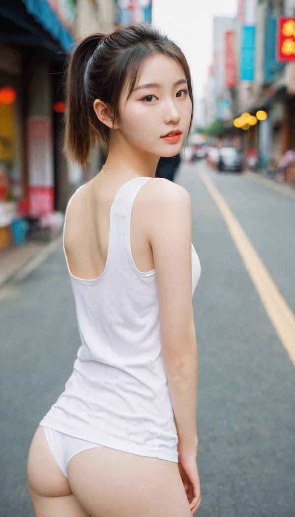 Tags: 21872187, SDXL
{"3": {"inputs": {"seed": 313806733154300, "steps": 32, "cfg": 6.0, "sampler_name": "dpmpp_2m", "scheduler": "karras", "denoise": 1.0, "model": ["27", 0], "positive": ["6", 0], "negative": ["7", 0], "latent_image": ["5", 0]}, "class_type": "KSampler"}, "4": {"inputs": {"ckpt_name": "leosamsHelloworldSDXL_helloworldSDXL32DPO.safetensors"}, "class_type": "CheckpointLoaderSimple"}, "5": {"inputs": {"width": 768, "height": 1344, "batch_size": 1}, "class_type": "EmptyLatentImage"}, "6": {"inputs": {"text": "19 year old girl, (chinese:1.07), (sexy lips:1.04), (double eyelids:1.01), (temptress:1.12), (pale skin:1.05), (eyelashes:1.13), (idol:1.13), (cute:0.95), (beautiful eyes:1.08), (slim:1.10), (detailed face:1.04), (blush:0.99), (seductive pose:1.04), (seductive facial expression:1.06), (perky ass:0.95), (exposed ass:1.06), (looking back:1.01), (sexy ass:1.14), (thigh gap:0.95), (white tanktop:1.01), busy street, (natural looking skin:1.06), (RAW:1.07), (detailed skin:1.06), (film:1.04), (soft lighting:1.07), (skin fuzz:1.06), (textured skin:1.01), (portra:1.04), (candid cinema:1.03)", "clip": ["27", 1]}, "class_type": "CLIPTextEncode"}, "7": {"inputs": {"text": "(distorted:1.08), (worst quality:1.06), (watermark:1.13), (bad hands:1.11), (open mouth:1.10), (twisted:1.14), (low resolution:1.08)", "clip": ["27", 1]}, "class_type": "CLIPTextEncode"}, "8": {"inputs": {"samples": ["3", 0], "vae": ["4", 2]}, "class_type": "VAEDecode"}, "25": {"inputs": {"lora_name": "nudify_xl.safetensors", "strength_model": 0.14, "strength_clip": 0.17, "model": ["4", 0], "clip": ["4", 1]}, "class_type": "LoraLoader"}, "26": {"inputs": {"lora_name": "shirtlift_SDXL_v2.safetensors", "strength_model": 0.12, "strength_clip": 0.01, "model": ["25", 0], "clip": ["25", 1]}, "class_type": "LoraLoader"}, "27": {"inputs": {"lora_name": "PerfectEyesXL.safetensors", "strength_model": 0.0, "strength_clip": 0.06, "model": ["26", 0], "clip": ["26", 1]}, "class_type": "LoraLoader"}, "30": {"inputs": {"model_name": "4x_NMKD-Superscale-SP_178000_G.pth"}, "class_type": "UpscaleModelLoader"}, "31": {"inputs": {"upscale_model": ["30", 0], "image": ["8", 0]}, "class_type": "ImageUpscaleWithModel"}, "32": {"inputs": {"upscale_method": "lanczos", "scale_by": 0.5, "image": ["31", 0]}, "class_type": "ImageScaleBy"}, "33": {"inputs": {"pixels": ["32", 0], "vae": ["4", 2]}, "class_type": "VAEEncode"}, "34": {"inputs": {"seed": 313806733154300, "steps": 32, "cfg": 6.0, "sampler_name": "dpmpp_2m", "scheduler": "karras", "denoise": 0.3, "model": ["27", 0], "positive": ["6", 0], "negative": ["7", 0], "latent_image": ["33", 0]}, "class_type": "KSampler"}, "36": {"inputs": {"samples": ["34", 0], "vae": ["4", 2]}, "class_type": "VAEDecode"}, "39": {"inputs": {"filename_prefix": "comfyapi-1707932684249", "images": ["36", 0]}, "class_type": "SaveImage"}}