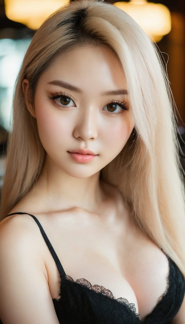 Tags: 21872187, SDXL
{"3": {"inputs": {"seed": 251761684854112, "steps": 32, "cfg": 5.98, "sampler_name": "dpmpp_2m", "scheduler": "karras", "denoise": 1.0, "model": ["27", 0], "positive": ["6", 0], "negative": ["7", 0], "latent_image": ["5", 0]}, "class_type": "KSampler"}, "4": {"inputs": {"ckpt_name": "juggernautxl.safetensors"}, "class_type": "CheckpointLoaderSimple"}, "5": {"inputs": {"width": 768, "height": 1344, "batch_size": 1}, "class_type": "EmptyLatentImage"}, "6": {"inputs": {"text": "20 year old girl, (russian:1.02), (taiwanese:0.99), (korean:1.08), (ukrainian:1.01), (slim:0.95), (seductive facial expression:0.96), (seductive pose:0.99), (beautiful eyes:1.12), (eyelashes:1.13), (sexy lips:0.99), (temptress:1.00), (pale skin:0.98), (double eyelids:0.99), (blush:0.97), (idol:1.07), (cute:1.14), (detailed face:1.06), (in a seductive pose:1.03), (large perky breasts:1.02), (cleavage:1.12), (thigh gap:0.96), (wearing a little black dress:1.00) at a fine dining restaurant, (film:1.02), (natural looking skin:1.06), (textured skin:1.07), (detailed skin:1.05), (RAW:1.00), (skin fuzz:1.03), (soft lighting:1.07), (portra:1.02), (candid cinema:1.00)", "clip": ["27", 1]}, "class_type": "CLIPTextEncode"}, "7": {"inputs": {"text": "(twisted:1.10), (worst quality:1.13), (open mouth:1.07), (low resolution:1.13), (bad hands:1.11), (watermark:1.06), (distorted:1.06)", "clip": ["27", 1]}, "class_type": "CLIPTextEncode"}, "8": {"inputs": {"samples": ["3", 0], "vae": ["4", 2]}, "class_type": "VAEDecode"}, "25": {"inputs": {"lora_name": "nudify_xl.safetensors", "strength_model": 0.39, "strength_clip": 0.04, "model": ["4", 0], "clip": ["4", 1]}, "class_type": "LoraLoader"}, "26": {"inputs": {"lora_name": "shirtlift_SDXL_v2.safetensors", "strength_model": 0.0, "strength_clip": 0.04, "model": ["25", 0], "clip": ["25", 1]}, "class_type": "LoraLoader"}, "27": {"inputs": {"lora_name": "PerfectEyesXL.safetensors", "strength_model": 0.17, "strength_clip": 0.15, "model": ["26", 0], "clip": ["26", 1]}, "class_type": "LoraLoader"}, "30": {"inputs": {"model_name": "4x_NMKD-Superscale-SP_178000_G.pth"}, "class_type": "UpscaleModelLoader"}, "31": {"inputs": {"upscale_model": ["30", 0], "image": ["8", 0]}, "class_type": "ImageUpscaleWithModel"}, "32": {"inputs": {"upscale_method": "lanczos", "scale_by": 0.5, "image": ["31", 0]}, "class_type": "ImageScaleBy"}, "33": {"inputs": {"pixels": ["32", 0], "vae": ["4", 2]}, "class_type": "VAEEncode"}, "34": {"inputs": {"seed": 251761684854112, "steps": 32, "cfg": 5.98, "sampler_name": "dpmpp_2m", "scheduler": "karras", "denoise": 0.3, "model": ["27", 0], "positive": ["6", 0], "negative": ["7", 0], "latent_image": ["33", 0]}, "class_type": "KSampler"}, "36": {"inputs": {"samples": ["34", 0], "vae": ["4", 2]}, "class_type": "VAEDecode"}, "39": {"inputs": {"filename_prefix": "comfyapi-1714871637884", "images": ["36", 0]}, "class_type": "SaveImage"}}