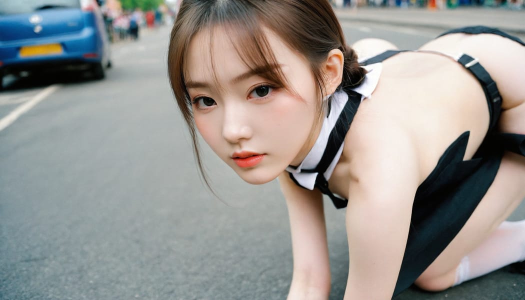 Tags: 21872187, SDXL
{"3": {"inputs": {"seed": 989693573150104, "steps": 32, "cfg": 7.64, "sampler_name": "dpmpp_2m", "scheduler": "karras", "denoise": 1.0, "model": ["27", 0], "positive": ["6", 0], "negative": ["7", 0], "latent_image": ["5", 0]}, "class_type": "KSampler"}, "4": {"inputs": {"ckpt_name": "leosamsHelloworldSDXL_helloworldSDXL32DPO.safetensors"}, "class_type": "CheckpointLoaderSimple"}, "5": {"inputs": {"width": 1344, "height": 768, "batch_size": 1}, "class_type": "EmptyLatentImage"}, "6": {"inputs": {"text": "20 year old girl, (irish:1.01), (chinese:1.05), (russian:1.10), (cute:1.07), (slim:0.97), (temptress:0.97), (seductive pose:0.97), (seductive facial expression:0.97), (idol:1.01), (sexy lips:0.96), (eyelashes:1.09), (detailed face:0.95), (pale skin:1.14), (beautiful eyes:0.98), (blush:1.05), (double eyelids:1.03), (on all fours:1.09), (spreading ass cheeks:1.01), (from behind:1.01), (backboob:1.12), (school uniform:0.96), choker, busy street, (natural looking skin:1.00), (film:1.03), (skin fuzz:1.03), (textured skin:1.04), (RAW:1.04), (soft lighting:1.08), (detailed skin:1.05), (candid cinema:1.03), (portra:1.02)", "clip": ["27", 1]}, "class_type": "CLIPTextEncode"}, "7": {"inputs": {"text": "(twisted:1.09), (open mouth:1.05), (distorted:1.14), (low resolution:1.06), (bad hands:1.09), (worst quality:1.14), (watermark:1.10)", "clip": ["27", 1]}, "class_type": "CLIPTextEncode"}, "8": {"inputs": {"samples": ["3", 0], "vae": ["4", 2]}, "class_type": "VAEDecode"}, "25": {"inputs": {"lora_name": "nudify_xl.safetensors", "strength_model": 0.04, "strength_clip": 0.32, "model": ["4", 0], "clip": ["4", 1]}, "class_type": "LoraLoader"}, "26": {"inputs": {"lora_name": "shirtlift_SDXL_v2.safetensors", "strength_model": 0.01, "strength_clip": 0.02, "model": ["25", 0], "clip": ["25", 1]}, "class_type": "LoraLoader"}, "27": {"inputs": {"lora_name": "PerfectEyesXL.safetensors", "strength_model": 0.16, "strength_clip": 0.01, "model": ["26", 0], "clip": ["26", 1]}, "class_type": "LoraLoader"}, "30": {"inputs": {"model_name": "4x_NMKD-Superscale-SP_178000_G.pth"}, "class_type": "UpscaleModelLoader"}, "31": {"inputs": {"upscale_model": ["30", 0], "image": ["8", 0]}, "class_type": "ImageUpscaleWithModel"}, "32": {"inputs": {"upscale_method": "lanczos", "scale_by": 0.5, "image": ["31", 0]}, "class_type": "ImageScaleBy"}, "33": {"inputs": {"pixels": ["32", 0], "vae": ["4", 2]}, "class_type": "VAEEncode"}, "34": {"inputs": {"seed": 989693573150104, "steps": 32, "cfg": 7.64, "sampler_name": "dpmpp_2m", "scheduler": "karras", "denoise": 0.3, "model": ["27", 0], "positive": ["6", 0], "negative": ["7", 0], "latent_image": ["33", 0]}, "class_type": "KSampler"}, "36": {"inputs": {"samples": ["34", 0], "vae": ["4", 2]}, "class_type": "VAEDecode"}, "39": {"inputs": {"filename_prefix": "comfyapi-1707395886391", "images": ["36", 0]}, "class_type": "SaveImage"}}