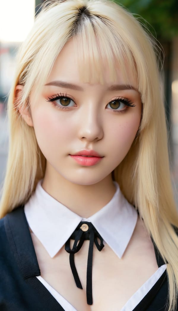 Tags: 21872187, SDXL
{"3": {"inputs": {"seed": 742556184638339, "steps": 64, "cfg": 7.84, "sampler_name": "dpmpp_2m", "scheduler": "karras", "denoise": 1.0, "model": ["27", 0], "positive": ["6", 0], "negative": ["7", 0], "latent_image": ["5", 0]}, "class_type": "KSampler"}, "4": {"inputs": {"ckpt_name": "juggernautxl.safetensors"}, "class_type": "CheckpointLoaderSimple"}, "5": {"inputs": {"width": 768, "height": 1344, "batch_size": 1}, "class_type": "EmptyLatentImage"}, "6": {"inputs": {"text": "21 year old girl, (cute:1.10), (sexy lips:1.13), (seductive pose:0.99), (pale skin:0.99), (detailed face:1.02), (eyelashes:1.07), (temptress:1.14), (idol:1.03), (seductive facial expression:1.09), (blush:1.08), (double eyelids:1.00), (slim:1.07), (beautiful eyes:0.97), (in a seductive pose:1.13), (large perky breasts:0.99), (cleavage:0.95), (thigh gap:1.05), (school uniform:1.11), choker, busy street, (soft lighting:1.03), (detailed skin:1.08), (RAW:1.04), (film:1.00), (candid cinema:1.03), (textured skin:1.02), (portra:1.01), (skin fuzz:1.08), (natural looking skin:1.06)", "clip": ["27", 1]}, "class_type": "CLIPTextEncode"}, "7": {"inputs": {"text": "(worst quality:1.07), (twisted:1.11), (bad hands:1.14), (distorted:1.11), (open mouth:1.12), (watermark:1.08), (low resolution:1.08)", "clip": ["27", 1]}, "class_type": "CLIPTextEncode"}, "8": {"inputs": {"samples": ["3", 0], "vae": ["4", 2]}, "class_type": "VAEDecode"}, "25": {"inputs": {"lora_name": "nudify_xl.safetensors", "strength_model": 0.36, "strength_clip": 0.26, "model": ["4", 0], "clip": ["4", 1]}, "class_type": "LoraLoader"}, "26": {"inputs": {"lora_name": "shirtlift_SDXL_v2.safetensors", "strength_model": 0.14, "strength_clip": 0.16, "model": ["25", 0], "clip": ["25", 1]}, "class_type": "LoraLoader"}, "27": {"inputs": {"lora_name": "PerfectEyesXL.safetensors", "strength_model": 0.19, "strength_clip": 0.06, "model": ["26", 0], "clip": ["26", 1]}, "class_type": "LoraLoader"}, "30": {"inputs": {"model_name": "4x_NMKD-Superscale-SP_178000_G.pth"}, "class_type": "UpscaleModelLoader"}, "31": {"inputs": {"upscale_model": ["30", 0], "image": ["8", 0]}, "class_type": "ImageUpscaleWithModel"}, "32": {"inputs": {"upscale_method": "lanczos", "scale_by": 0.5, "image": ["31", 0]}, "class_type": "ImageScaleBy"}, "33": {"inputs": {"pixels": ["32", 0], "vae": ["4", 2]}, "class_type": "VAEEncode"}, "34": {"inputs": {"seed": 742556184638339, "steps": 64, "cfg": 7.84, "sampler_name": "dpmpp_2m", "scheduler": "karras", "denoise": 0.3, "model": ["27", 0], "positive": ["6", 0], "negative": ["7", 0], "latent_image": ["33", 0]}, "class_type": "KSampler"}, "36": {"inputs": {"samples": ["34", 0], "vae": ["4", 2]}, "class_type": "VAEDecode"}, "39": {"inputs": {"filename_prefix": "comfyapi-1724966475550", "images": ["36", 0]}, "class_type": "SaveImage"}}