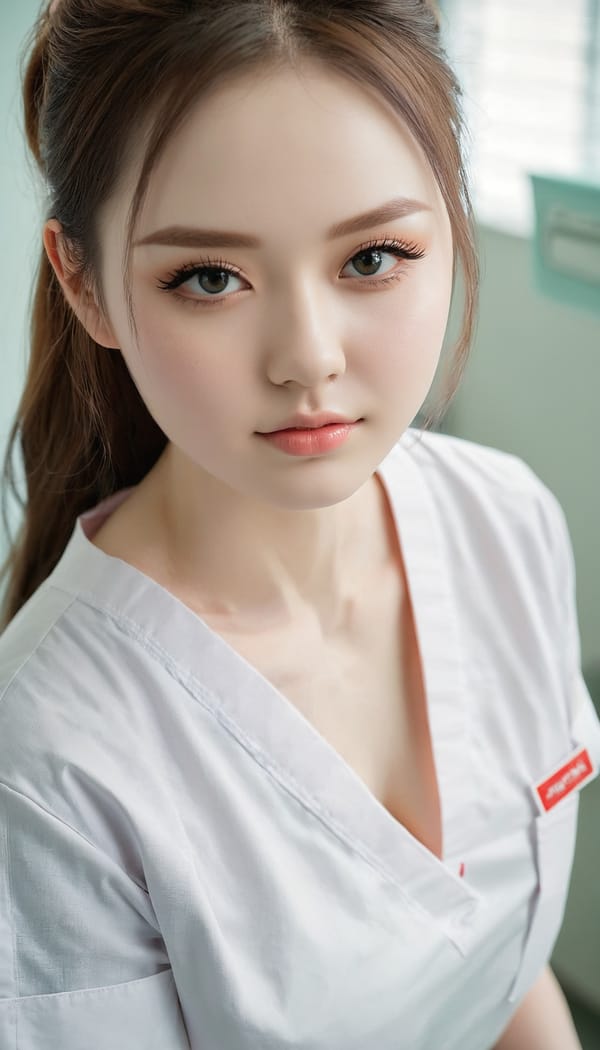 Tags: 21872187, SDXL
{"3": {"inputs": {"seed": 696996507275666, "steps": 32, "cfg": 6.57, "sampler_name": "dpmpp_2m", "scheduler": "karras", "denoise": 1.0, "model": ["27", 0], "positive": ["6", 0], "negative": ["7", 0], "latent_image": ["5", 0]}, "class_type": "KSampler"}, "4": {"inputs": {"ckpt_name": "juggernautxl.safetensors"}, "class_type": "CheckpointLoaderSimple"}, "5": {"inputs": {"width": 768, "height": 1344, "batch_size": 1}, "class_type": "EmptyLatentImage"}, "6": {"inputs": {"text": "21 year old girl, (idol:0.99), (pale skin:1.01), (temptress:1.09), (detailed face:0.96), (seductive facial expression:1.07), (cute:1.04), (eyelashes:1.11), (double eyelids:0.98), (sexy lips:1.03), (blush:1.09), (slim:1.03), (beautiful eyes:0.95), (seductive pose:1.13), (on all fours:1.12), (spreading ass cheeks:1.03), (from behind:1.03), (backboob:1.01), (nurse in uniform:1.10) working in a hospital ward, (film:1.00), (textured skin:1.05), (natural looking skin:1.07), (soft lighting:1.03), (skin fuzz:1.04), (RAW:1.02), (detailed skin:1.02), (portra:1.02), (candid cinema:1.04)", "clip": ["27", 1]}, "class_type": "CLIPTextEncode"}, "7": {"inputs": {"text": "(worst quality:1.10), (watermark:1.11), (twisted:1.06), (low resolution:1.12), (bad hands:1.08), (distorted:1.09), (open mouth:1.14)", "clip": ["27", 1]}, "class_type": "CLIPTextEncode"}, "8": {"inputs": {"samples": ["3", 0], "vae": ["4", 2]}, "class_type": "VAEDecode"}, "25": {"inputs": {"lora_name": "nudify_xl.safetensors", "strength_model": 0.17, "strength_clip": 0.15, "model": ["4", 0], "clip": ["4", 1]}, "class_type": "LoraLoader"}, "26": {"inputs": {"lora_name": "shirtlift_SDXL_v2.safetensors", "strength_model": 0.13, "strength_clip": 0.1, "model": ["25", 0], "clip": ["25", 1]}, "class_type": "LoraLoader"}, "27": {"inputs": {"lora_name": "PerfectEyesXL.safetensors", "strength_model": 0.15, "strength_clip": 0.01, "model": ["26", 0], "clip": ["26", 1]}, "class_type": "LoraLoader"}, "30": {"inputs": {"model_name": "4x_NMKD-Superscale-SP_178000_G.pth"}, "class_type": "UpscaleModelLoader"}, "31": {"inputs": {"upscale_model": ["30", 0], "image": ["8", 0]}, "class_type": "ImageUpscaleWithModel"}, "32": {"inputs": {"upscale_method": "lanczos", "scale_by": 0.5, "image": ["31", 0]}, "class_type": "ImageScaleBy"}, "33": {"inputs": {"pixels": ["32", 0], "vae": ["4", 2]}, "class_type": "VAEEncode"}, "34": {"inputs": {"seed": 696996507275666, "steps": 32, "cfg": 6.57, "sampler_name": "dpmpp_2m", "scheduler": "karras", "denoise": 0.3, "model": ["27", 0], "positive": ["6", 0], "negative": ["7", 0], "latent_image": ["33", 0]}, "class_type": "KSampler"}, "36": {"inputs": {"samples": ["34", 0], "vae": ["4", 2]}, "class_type": "VAEDecode"}, "39": {"inputs": {"filename_prefix": "comfyapi-1731709475616", "images": ["36", 0]}, "class_type": "SaveImage"}}