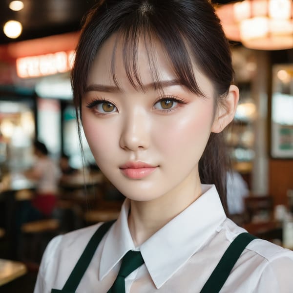 Tags: 21872187, SDXL
{"3": {"inputs": {"seed": 273267948058694, "steps": 64, "cfg": 6.42, "sampler_name": "dpmpp_2m", "scheduler": "karras", "denoise": 1.0, "model": ["27", 0], "positive": ["6", 0], "negative": ["7", 0], "latent_image": ["5", 0]}, "class_type": "KSampler"}, "4": {"inputs": {"ckpt_name": "juggernautxl.safetensors"}, "class_type": "CheckpointLoaderSimple"}, "5": {"inputs": {"width": 1024, "height": 1024, "batch_size": 1}, "class_type": "EmptyLatentImage"}, "6": {"inputs": {"text": "26 year old girl, (korean:1.01), (irish:1.02), (ukrainian:0.95), (slim:1.12), (idol:0.99), (detailed face:1.02), (beautiful eyes:1.13), (blush:1.12), (sexy lips:1.05), (seductive pose:0.96), (cute:1.02), (eyelashes:1.09), (pale skin:0.99), (temptress:0.95), (seductive facial expression:1.11), (double eyelids:0.96), (perky ass:0.98), (exposed ass:0.99), (looking back:1.01), (sexy ass:1.04), (thigh gap:1.07), (a waitress in uniform:1.03) working at a restaurant, (textured skin:1.09), (candid cinema:1.00), (detailed skin:1.04), (portra:1.09), (soft lighting:1.09), (RAW:1.04), (natural looking skin:1.03), (film:1.09), (skin fuzz:1.08)", "clip": ["27", 1]}, "class_type": "CLIPTextEncode"}, "7": {"inputs": {"text": "(twisted:1.14), (open mouth:1.11), (watermark:1.06), (low resolution:1.14), (bad hands:1.12), (worst quality:1.08), (distorted:1.12)", "clip": ["27", 1]}, "class_type": "CLIPTextEncode"}, "8": {"inputs": {"samples": ["3", 0], "vae": ["4", 2]}, "class_type": "VAEDecode"}, "25": {"inputs": {"lora_name": "nudify_xl.safetensors", "strength_model": 0.02, "strength_clip": 0.09, "model": ["4", 0], "clip": ["4", 1]}, "class_type": "LoraLoader"}, "26": {"inputs": {"lora_name": "shirtlift_SDXL_v2.safetensors", "strength_model": 0.01, "strength_clip": 0.16, "model": ["25", 0], "clip": ["25", 1]}, "class_type": "LoraLoader"}, "27": {"inputs": {"lora_name": "PerfectEyesXL.safetensors", "strength_model": 0.05, "strength_clip": 0.01, "model": ["26", 0], "clip": ["26", 1]}, "class_type": "LoraLoader"}, "30": {"inputs": {"model_name": "4x_NMKD-Superscale-SP_178000_G.pth"}, "class_type": "UpscaleModelLoader"}, "31": {"inputs": {"upscale_model": ["30", 0], "image": ["8", 0]}, "class_type": "ImageUpscaleWithModel"}, "32": {"inputs": {"upscale_method": "lanczos", "scale_by": 0.5, "image": ["31", 0]}, "class_type": "ImageScaleBy"}, "33": {"inputs": {"pixels": ["32", 0], "vae": ["4", 2]}, "class_type": "VAEEncode"}, "34": {"inputs": {"seed": 273267948058694, "steps": 64, "cfg": 6.42, "sampler_name": "dpmpp_2m", "scheduler": "karras", "denoise": 0.3, "model": ["27", 0], "positive": ["6", 0], "negative": ["7", 0], "latent_image": ["33", 0]}, "class_type": "KSampler"}, "36": {"inputs": {"samples": ["34", 0], "vae": ["4", 2]}, "class_type": "VAEDecode"}, "39": {"inputs": {"filename_prefix": "comfyapi-1713506806799", "images": ["36", 0]}, "class_type": "SaveImage"}}