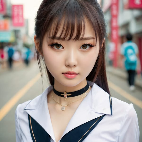 Tags: 21872187, SDXL
{"3": {"inputs": {"seed": 661092340970515, "steps": 32, "cfg": 6.79, "sampler_name": "dpmpp_2m", "scheduler": "karras", "denoise": 1.0, "model": ["27", 0], "positive": ["6", 0], "negative": ["7", 0], "latent_image": ["5", 0]}, "class_type": "KSampler"}, "4": {"inputs": {"ckpt_name": "juggernautxl.safetensors"}, "class_type": "CheckpointLoaderSimple"}, "5": {"inputs": {"width": 1024, "height": 1024, "batch_size": 1}, "class_type": "EmptyLatentImage"}, "6": {"inputs": {"text": "22 year old girl, (chinese:1.12), (russian:1.08), (taiwanese:1.07), (seductive pose:1.03), (beautiful eyes:1.11), (detailed face:1.06), (double eyelids:1.06), (blush:1.02), (eyelashes:1.03), (idol:1.01), (cute:1.02), (temptress:0.99), (seductive facial expression:1.08), (slim:1.12), (sexy lips:1.09), (pale skin:1.01), (in a seductive pose:1.01), (large perky breasts:0.99), (cleavage:1.05), (thigh gap:1.07), (school uniform:1.13), choker, busy street, (detailed skin:1.07), (film:1.07), (skin fuzz:1.05), (portra:1.09), (soft lighting:1.07), (RAW:1.09), (natural looking skin:1.05), (textured skin:1.06)", "clip": ["27", 1]}, "class_type": "CLIPTextEncode"}, "7": {"inputs": {"text": "(low resolution:1.14), (twisted:1.06), (watermark:1.08), (distorted:1.10), (open mouth:1.14), (worst quality:1.09), (bad hands:1.09)", "clip": ["27", 1]}, "class_type": "CLIPTextEncode"}, "8": {"inputs": {"samples": ["3", 0], "vae": ["4", 2]}, "class_type": "VAEDecode"}, "25": {"inputs": {"lora_name": "nudify_xl.safetensors", "strength_model": 0.33, "strength_clip": 0.14, "model": ["4", 0], "clip": ["4", 1]}, "class_type": "LoraLoader"}, "26": {"inputs": {"lora_name": "shirtlift_SDXL_v2.safetensors", "strength_model": 0.05, "strength_clip": 0.06, "model": ["25", 0], "clip": ["25", 1]}, "class_type": "LoraLoader"}, "27": {"inputs": {"lora_name": "PerfectEyesXL.safetensors", "strength_model": 0.12, "strength_clip": 0.13, "model": ["26", 0], "clip": ["26", 1]}, "class_type": "LoraLoader"}, "30": {"inputs": {"model_name": "4x_NMKD-Superscale-SP_178000_G.pth"}, "class_type": "UpscaleModelLoader"}, "31": {"inputs": {"upscale_model": ["30", 0], "image": ["8", 0]}, "class_type": "ImageUpscaleWithModel"}, "32": {"inputs": {"upscale_method": "lanczos", "scale_by": 0.5, "image": ["31", 0]}, "class_type": "ImageScaleBy"}, "33": {"inputs": {"pixels": ["32", 0], "vae": ["4", 2]}, "class_type": "VAEEncode"}, "34": {"inputs": {"seed": 661092340970515, "steps": 32, "cfg": 6.79, "sampler_name": "dpmpp_2m", "scheduler": "karras", "denoise": 0.3, "model": ["27", 0], "positive": ["6", 0], "negative": ["7", 0], "latent_image": ["33", 0]}, "class_type": "KSampler"}, "36": {"inputs": {"samples": ["34", 0], "vae": ["4", 2]}, "class_type": "VAEDecode"}, "39": {"inputs": {"filename_prefix": "comfyapi-1714752939243", "images": ["36", 0]}, "class_type": "SaveImage"}}