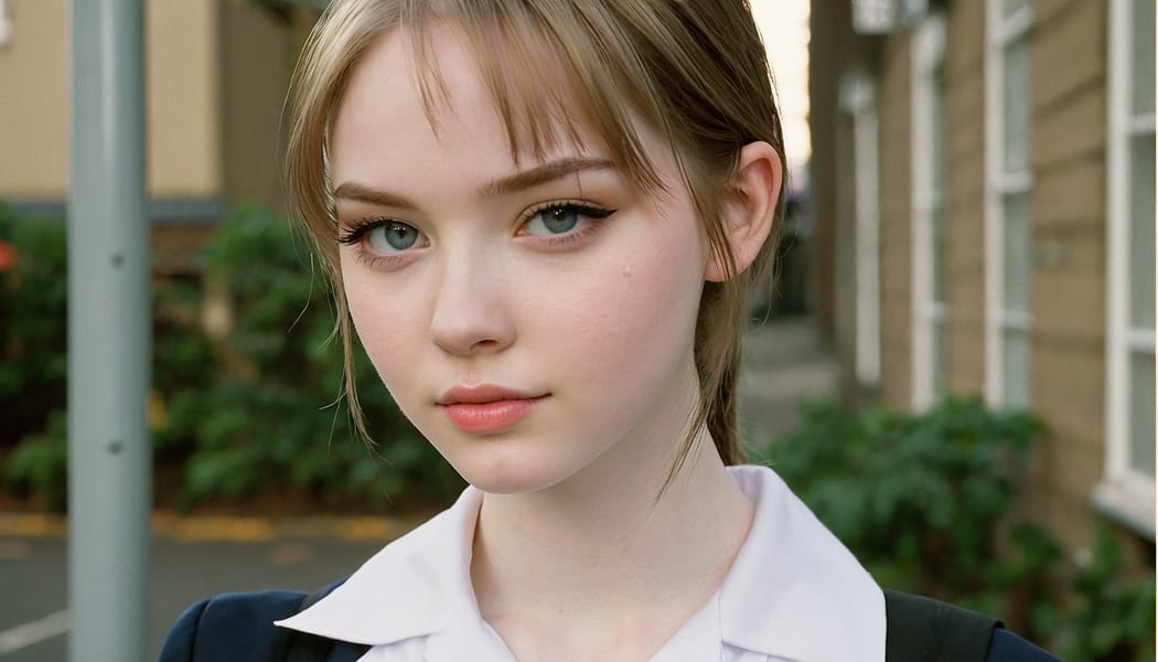 Tags: 21872187, SDXL
{"3": {"inputs": {"seed": 376952754280162, "steps": 32, "cfg": 6.75, "sampler_name": "dpmpp_2m", "scheduler": "karras", "denoise": 1.0, "model": ["27", 0], "positive": ["6", 0], "negative": ["7", 0], "latent_image": ["5", 0]}, "class_type": "KSampler"}, "4": {"inputs": {"ckpt_name": "juggernautxl.safetensors"}, "class_type": "CheckpointLoaderSimple"}, "5": {"inputs": {"width": 1344, "height": 768, "batch_size": 1}, "class_type": "EmptyLatentImage"}, "6": {"inputs": {"text": "22 year old girl, (pale skin:1.05), (detailed face:1.13), (slim:1.04), (seductive facial expression:0.96), (seductive pose:1.11), (blush:0.99), (cute:1.08), (sexy lips:1.14), (beautiful eyes:1.11), (eyelashes:1.05), (temptress:1.04), (idol:0.95), (on all fours:0.99), (spreading ass cheeks:1.00), (from behind:1.13), (backboob:1.08), (school uniform:1.14), choker, busy street, (portra:1.03), (candid cinema:1.02), (RAW:1.00), (textured skin:1.02), (skin fuzz:1.06), (natural looking skin:1.02), (detailed skin:1.02), (soft lighting:1.03), (film:1.00)", "clip": ["27", 1]}, "class_type": "CLIPTextEncode"}, "7": {"inputs": {"text": "(twisted:1.13), (bad hands:1.05), (worst quality:1.12), (low resolution:1.06), (distorted:1.08), (open mouth:1.07), (watermark:1.09)", "clip": ["27", 1]}, "class_type": "CLIPTextEncode"}, "8": {"inputs": {"samples": ["3", 0], "vae": ["4", 2]}, "class_type": "VAEDecode"}, "25": {"inputs": {"lora_name": "nudify_xl.safetensors", "strength_model": 0.0, "strength_clip": 0.01, "model": ["4", 0], "clip": ["4", 1]}, "class_type": "LoraLoader"}, "26": {"inputs": {"lora_name": "shirtlift_SDXL_v2.safetensors", "strength_model": 0.04, "strength_clip": 0.18, "model": ["25", 0], "clip": ["25", 1]}, "class_type": "LoraLoader"}, "27": {"inputs": {"lora_name": "PerfectEyesXL.safetensors", "strength_model": 0.09, "strength_clip": 0.0, "model": ["26", 0], "clip": ["26", 1]}, "class_type": "LoraLoader"}, "30": {"inputs": {"model_name": "4x_NMKD-Superscale-SP_178000_G.pth"}, "class_type": "UpscaleModelLoader"}, "31": {"inputs": {"upscale_model": ["30", 0], "image": ["8", 0]}, "class_type": "ImageUpscaleWithModel"}, "32": {"inputs": {"upscale_method": "lanczos", "scale_by": 0.5, "image": ["31", 0]}, "class_type": "ImageScaleBy"}, "33": {"inputs": {"pixels": ["32", 0], "vae": ["4", 2]}, "class_type": "VAEEncode"}, "34": {"inputs": {"seed": 376952754280162, "steps": 32, "cfg": 6.75, "sampler_name": "dpmpp_2m", "scheduler": "karras", "denoise": 0.3, "model": ["27", 0], "positive": ["6", 0], "negative": ["7", 0], "latent_image": ["33", 0]}, "class_type": "KSampler"}, "36": {"inputs": {"samples": ["34", 0], "vae": ["4", 2]}, "class_type": "VAEDecode"}, "39": {"inputs": {"filename_prefix": "comfyapi-1734509412492", "images": ["36", 0]}, "class_type": "SaveImage"}}