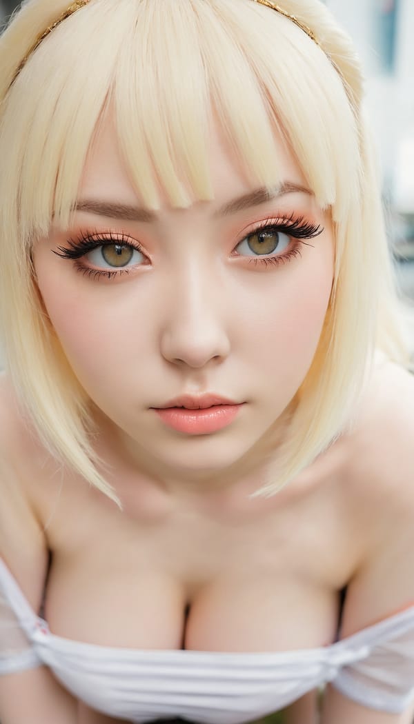 Tags: 21872187, SDXL
{"3": {"inputs": {"seed": 781453816002163, "steps": 64, "cfg": 6.38, "sampler_name": "dpmpp_2m", "scheduler": "karras", "denoise": 1.0, "model": ["27", 0], "positive": ["6", 0], "negative": ["7", 0], "latent_image": ["5", 0]}, "class_type": "KSampler"}, "4": {"inputs": {"ckpt_name": "juggernautxl.safetensors"}, "class_type": "CheckpointLoaderSimple"}, "5": {"inputs": {"width": 768, "height": 1344, "batch_size": 1}, "class_type": "EmptyLatentImage"}, "6": {"inputs": {"text": "23 year old girl, (russian:1.02), (sexy lips:0.96), (eyelashes:0.95), (seductive facial expression:1.08), (seductive pose:1.13), (pale skin:1.02), (cute:1.03), (slim:1.05), (detailed face:1.03), (double eyelids:0.96), (blush:1.13), (temptress:1.09), (idol:1.01), (on all fours:1.13), (spreading ass cheeks:1.04), (from behind:1.04), (backboob:1.03), (in a cosplay:1.09) at comiket posing for camera, (textured skin:1.04), (natural looking skin:1.09), (portra:1.05), (soft lighting:1.01), (RAW:1.05), (candid cinema:1.05), (detailed skin:1.00), (skin fuzz:1.03), (film:1.00)", "clip": ["27", 1]}, "class_type": "CLIPTextEncode"}, "7": {"inputs": {"text": "(worst quality:1.08), (watermark:1.12), (twisted:1.10), (open mouth:1.11), (low resolution:1.13), (distorted:1.12), (bad hands:1.08)", "clip": ["27", 1]}, "class_type": "CLIPTextEncode"}, "8": {"inputs": {"samples": ["3", 0], "vae": ["4", 2]}, "class_type": "VAEDecode"}, "25": {"inputs": {"lora_name": "nudify_xl.safetensors", "strength_model": 0.17, "strength_clip": 0.34, "model": ["4", 0], "clip": ["4", 1]}, "class_type": "LoraLoader"}, "26": {"inputs": {"lora_name": "shirtlift_SDXL_v2.safetensors", "strength_model": 0.11, "strength_clip": 0.08, "model": ["25", 0], "clip": ["25", 1]}, "class_type": "LoraLoader"}, "27": {"inputs": {"lora_name": "PerfectEyesXL.safetensors", "strength_model": 0.1, "strength_clip": 0.14, "model": ["26", 0], "clip": ["26", 1]}, "class_type": "LoraLoader"}, "30": {"inputs": {"model_name": "4x_NMKD-Superscale-SP_178000_G.pth"}, "class_type": "UpscaleModelLoader"}, "31": {"inputs": {"upscale_model": ["30", 0], "image": ["8", 0]}, "class_type": "ImageUpscaleWithModel"}, "32": {"inputs": {"upscale_method": "lanczos", "scale_by": 0.5, "image": ["31", 0]}, "class_type": "ImageScaleBy"}, "33": {"inputs": {"pixels": ["32", 0], "vae": ["4", 2]}, "class_type": "VAEEncode"}, "34": {"inputs": {"seed": 781453816002163, "steps": 64, "cfg": 6.38, "sampler_name": "dpmpp_2m", "scheduler": "karras", "denoise": 0.3, "model": ["27", 0], "positive": ["6", 0], "negative": ["7", 0], "latent_image": ["33", 0]}, "class_type": "KSampler"}, "36": {"inputs": {"samples": ["34", 0], "vae": ["4", 2]}, "class_type": "VAEDecode"}, "39": {"inputs": {"filename_prefix": "comfyapi-1731090338797", "images": ["36", 0]}, "class_type": "SaveImage"}}