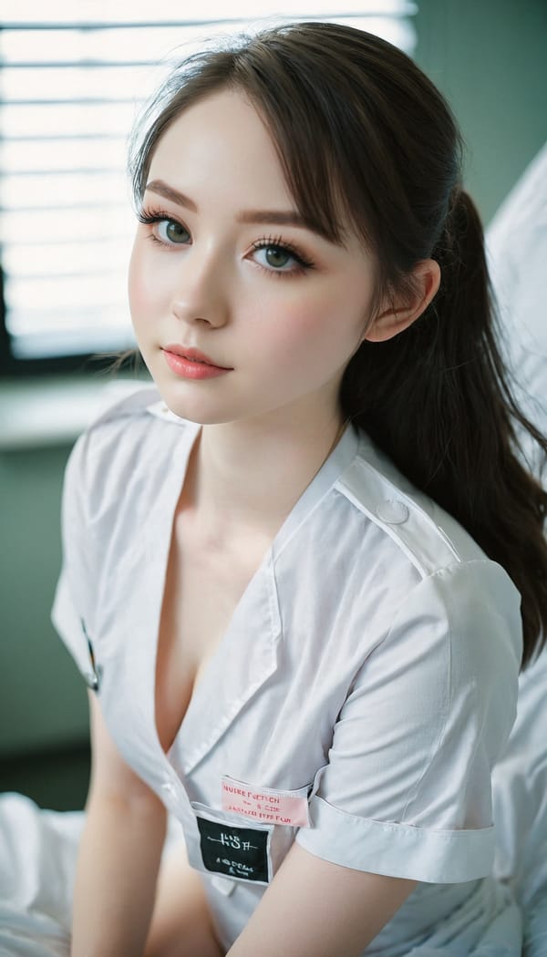 Tags: 21872187, SDXL
{"3": {"inputs": {"seed": 233114273813152, "steps": 64, "cfg": 7.35, "sampler_name": "dpmpp_2m", "scheduler": "karras", "denoise": 1.0, "model": ["27", 0], "positive": ["6", 0], "negative": ["7", 0], "latent_image": ["5", 0]}, "class_type": "KSampler"}, "4": {"inputs": {"ckpt_name": "juggernautxl.safetensors"}, "class_type": "CheckpointLoaderSimple"}, "5": {"inputs": {"width": 768, "height": 1344, "batch_size": 1}, "class_type": "EmptyLatentImage"}, "6": {"inputs": {"text": "23 year old girl, (pale skin:1.01), (idol:1.08), (beautiful eyes:0.96), (slim:1.03), (blush:0.98), (seductive pose:0.95), (detailed face:1.06), (cute:1.02), (eyelashes:1.14), (double eyelids:0.98), (sexy lips:0.97), (perky ass:1.05), (exposed ass:1.11), (looking back:0.98), (sexy ass:0.98), (thigh gap:1.07), (nurse in uniform:0.99) working in a hospital ward, (skin fuzz:1.07), (soft lighting:1.08), (detailed skin:1.04), (natural looking skin:1.03), (candid cinema:1.02), (textured skin:1.00), (film:1.04), (portra:1.06), (RAW:1.06)", "clip": ["27", 1]}, "class_type": "CLIPTextEncode"}, "7": {"inputs": {"text": "(bad hands:1.11), (low resolution:1.10), (distorted:1.06), (watermark:1.09), (worst quality:1.08), (open mouth:1.10), (twisted:1.14)", "clip": ["27", 1]}, "class_type": "CLIPTextEncode"}, "8": {"inputs": {"samples": ["3", 0], "vae": ["4", 2]}, "class_type": "VAEDecode"}, "25": {"inputs": {"lora_name": "nudify_xl.safetensors", "strength_model": 0.13, "strength_clip": 0.32, "model": ["4", 0], "clip": ["4", 1]}, "class_type": "LoraLoader"}, "26": {"inputs": {"lora_name": "shirtlift_SDXL_v2.safetensors", "strength_model": 0.06, "strength_clip": 0.02, "model": ["25", 0], "clip": ["25", 1]}, "class_type": "LoraLoader"}, "27": {"inputs": {"lora_name": "PerfectEyesXL.safetensors", "strength_model": 0.01, "strength_clip": 0.05, "model": ["26", 0], "clip": ["26", 1]}, "class_type": "LoraLoader"}, "30": {"inputs": {"model_name": "4x_NMKD-Superscale-SP_178000_G.pth"}, "class_type": "UpscaleModelLoader"}, "31": {"inputs": {"upscale_model": ["30", 0], "image": ["8", 0]}, "class_type": "ImageUpscaleWithModel"}, "32": {"inputs": {"upscale_method": "lanczos", "scale_by": 0.5, "image": ["31", 0]}, "class_type": "ImageScaleBy"}, "33": {"inputs": {"pixels": ["32", 0], "vae": ["4", 2]}, "class_type": "VAEEncode"}, "34": {"inputs": {"seed": 233114273813152, "steps": 64, "cfg": 7.35, "sampler_name": "dpmpp_2m", "scheduler": "karras", "denoise": 0.3, "model": ["27", 0], "positive": ["6", 0], "negative": ["7", 0], "latent_image": ["33", 0]}, "class_type": "KSampler"}, "36": {"inputs": {"samples": ["34", 0], "vae": ["4", 2]}, "class_type": "VAEDecode"}, "39": {"inputs": {"filename_prefix": "comfyapi-1724397112663", "images": ["36", 0]}, "class_type": "SaveImage"}}